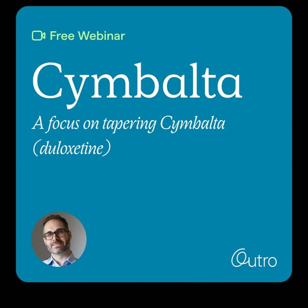 Tags: outro-tapering-cymbalta
