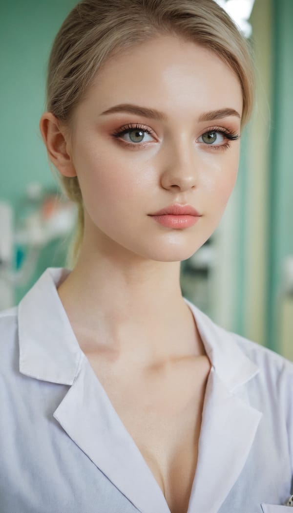 Tags: 21872187, SDXL
{"3": {"inputs": {"seed": 753108497563007, "steps": 64, "cfg": 5.37, "sampler_name": "dpmpp_2m", "scheduler": "karras", "denoise": 1.0, "model": ["27", 0], "positive": ["6", 0], "negative": ["7", 0], "latent_image": ["5", 0]}, "class_type": "KSampler"}, "4": {"inputs": {"ckpt_name": "juggernautxl.safetensors"}, "class_type": "CheckpointLoaderSimple"}, "5": {"inputs": {"width": 768, "height": 1344, "batch_size": 1}, "class_type": "EmptyLatentImage"}, "6": {"inputs": {"text": "22 year old girl, (ukrainian:1.11), (sexy lips:1.00), (seductive facial expression:0.96), (beautiful eyes:0.95), (blush:1.09), (pale skin:1.11), (temptress:0.99), (eyelashes:0.99), (detailed face:0.96), (seductive pose:0.99), (cute:0.97), (double eyelids:1.04), (slim:1.08), (idol:1.06), (perky ass:1.09), (exposed ass:0.95), (looking back:1.10), (sexy ass:1.05), (thigh gap:0.95), (nurse in uniform:1.02) working in a hospital ward, (soft lighting:1.02), (RAW:1.06), (skin fuzz:1.01), (candid cinema:1.03), (portra:1.07), (natural looking skin:1.00), (film:1.02), (detailed skin:1.01), (textured skin:1.09)", "clip": ["27", 1]}, "class_type": "CLIPTextEncode"}, "7": {"inputs": {"text": "(watermark:1.13), (worst quality:1.13), (open mouth:1.14), (distorted:1.14), (twisted:1.07), (low resolution:1.06), (bad hands:1.12)", "clip": ["27", 1]}, "class_type": "CLIPTextEncode"}, "8": {"inputs": {"samples": ["3", 0], "vae": ["4", 2]}, "class_type": "VAEDecode"}, "25": {"inputs": {"lora_name": "nudify_xl.safetensors", "strength_model": 0.0, "strength_clip": 0.05, "model": ["4", 0], "clip": ["4", 1]}, "class_type": "LoraLoader"}, "26": {"inputs": {"lora_name": "shirtlift_SDXL_v2.safetensors", "strength_model": 0.13, "strength_clip": 0.02, "model": ["25", 0], "clip": ["25", 1]}, "class_type": "LoraLoader"}, "27": {"inputs": {"lora_name": "PerfectEyesXL.safetensors", "strength_model": 0.06, "strength_clip": 0.0, "model": ["26", 0], "clip": ["26", 1]}, "class_type": "LoraLoader"}, "30": {"inputs": {"model_name": "4x_NMKD-Superscale-SP_178000_G.pth"}, "class_type": "UpscaleModelLoader"}, "31": {"inputs": {"upscale_model": ["30", 0], "image": ["8", 0]}, "class_type": "ImageUpscaleWithModel"}, "32": {"inputs": {"upscale_method": "lanczos", "scale_by": 0.5, "image": ["31", 0]}, "class_type": "ImageScaleBy"}, "33": {"inputs": {"pixels": ["32", 0], "vae": ["4", 2]}, "class_type": "VAEEncode"}, "34": {"inputs": {"seed": 753108497563007, "steps": 64, "cfg": 5.37, "sampler_name": "dpmpp_2m", "scheduler": "karras", "denoise": 0.3, "model": ["27", 0], "positive": ["6", 0], "negative": ["7", 0], "latent_image": ["33", 0]}, "class_type": "KSampler"}, "36": {"inputs": {"samples": ["34", 0], "vae": ["4", 2]}, "class_type": "VAEDecode"}, "39": {"inputs": {"filename_prefix": "comfyapi-1714381806273", "images": ["36", 0]}, "class_type": "SaveImage"}}