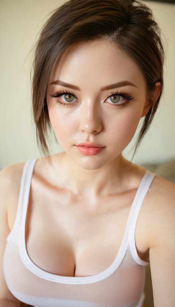 Tags: 21872187, SDXL
{"3": {"inputs": {"seed": 322698860630765, "steps": 32, "cfg": 7.96, "sampler_name": "dpmpp_2m", "scheduler": "karras", "denoise": 1.0, "model": ["27", 0], "positive": ["6", 0], "negative": ["7", 0], "latent_image": ["5", 0]}, "class_type": "KSampler"}, "4": {"inputs": {"ckpt_name": "juggernautxl.safetensors"}, "class_type": "CheckpointLoaderSimple"}, "5": {"inputs": {"width": 768, "height": 1344, "batch_size": 1}, "class_type": "EmptyLatentImage"}, "6": {"inputs": {"text": "27 year old girl, (beautiful eyes:1.07), (pale skin:0.97), (sexy lips:1.06), (seductive pose:0.95), (seductive facial expression:1.12), (double eyelids:1.00), (temptress:0.98), (idol:1.01), (cute:1.12), (eyelashes:1.13), (blush:1.08), (slim:0.96), (in a seductive pose:1.05), (large perky breasts:1.11), (cleavage:0.97), (thigh gap:1.05), (white tanktop:1.14), busy street, (RAW:1.03), (textured skin:1.00), (soft lighting:1.06), (candid cinema:1.08), (natural looking skin:1.06), (film:1.00), (skin fuzz:1.08), (portra:1.07)", "clip": ["27", 1]}, "class_type": "CLIPTextEncode"}, "7": {"inputs": {"text": "(worst quality:1.14), (distorted:1.13), (twisted:1.14), (watermark:1.14), (low resolution:1.13), (bad hands:1.14), (open mouth:1.09)", "clip": ["27", 1]}, "class_type": "CLIPTextEncode"}, "8": {"inputs": {"samples": ["3", 0], "vae": ["4", 2]}, "class_type": "VAEDecode"}, "25": {"inputs": {"lora_name": "nudify_xl.safetensors", "strength_model": 0.39, "strength_clip": 0.02, "model": ["4", 0], "clip": ["4", 1]}, "class_type": "LoraLoader"}, "26": {"inputs": {"lora_name": "shirtlift_SDXL_v2.safetensors", "strength_model": 0.0, "strength_clip": 0.08, "model": ["25", 0], "clip": ["25", 1]}, "class_type": "LoraLoader"}, "27": {"inputs": {"lora_name": "PerfectEyesXL.safetensors", "strength_model": 0.02, "strength_clip": 0.0, "model": ["26", 0], "clip": ["26", 1]}, "class_type": "LoraLoader"}, "30": {"inputs": {"model_name": "4x_NMKD-Superscale-SP_178000_G.pth"}, "class_type": "UpscaleModelLoader"}, "31": {"inputs": {"upscale_model": ["30", 0], "image": ["8", 0]}, "class_type": "ImageUpscaleWithModel"}, "32": {"inputs": {"upscale_method": "lanczos", "scale_by": 0.5, "image": ["31", 0]}, "class_type": "ImageScaleBy"}, "33": {"inputs": {"pixels": ["32", 0], "vae": ["4", 2]}, "class_type": "VAEEncode"}, "34": {"inputs": {"seed": 322698860630765, "steps": 32, "cfg": 7.96, "sampler_name": "dpmpp_2m", "scheduler": "karras", "denoise": 0.3, "model": ["27", 0], "positive": ["6", 0], "negative": ["7", 0], "latent_image": ["33", 0]}, "class_type": "KSampler"}, "36": {"inputs": {"samples": ["34", 0], "vae": ["4", 2]}, "class_type": "VAEDecode"}, "39": {"inputs": {"filename_prefix": "comfyapi-1723796512810", "images": ["36", 0]}, "class_type": "SaveImage"}}