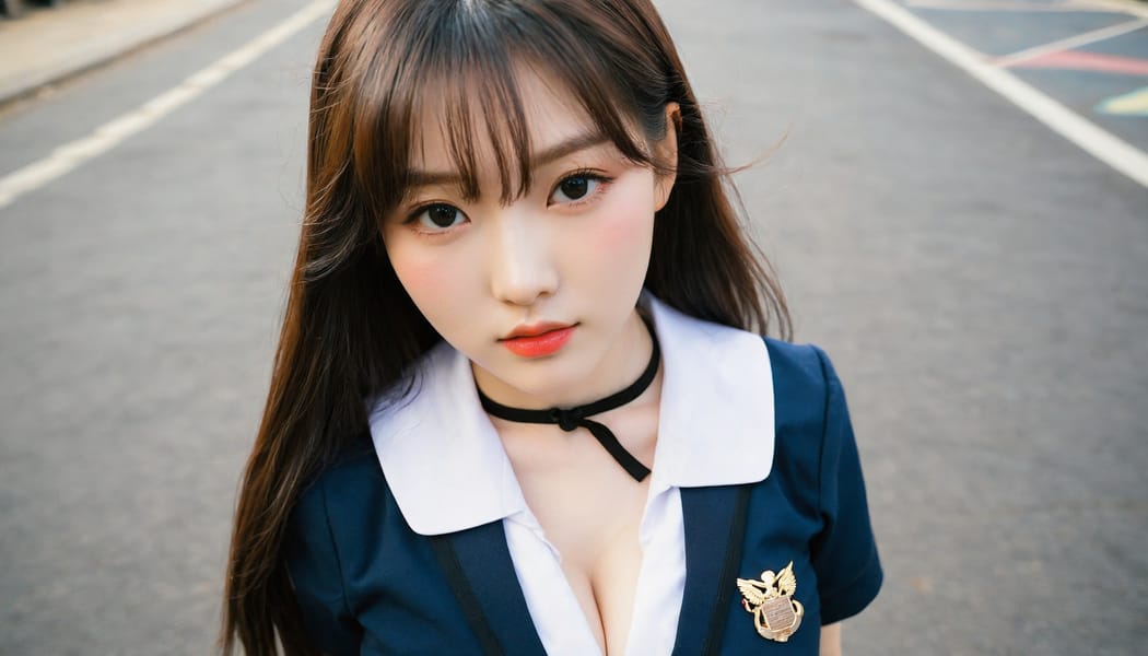 Tags: 21872187, SDXL
{"3": {"inputs": {"seed": 173870902993200, "steps": 64, "cfg": 7.45, "sampler_name": "dpmpp_2m", "scheduler": "karras", "denoise": 1.0, "model": ["27", 0], "positive": ["6", 0], "negative": ["7", 0], "latent_image": ["5", 0]}, "class_type": "KSampler"}, "4": {"inputs": {"ckpt_name": "helloworldxl.safetensors"}, "class_type": "CheckpointLoaderSimple"}, "5": {"inputs": {"width": 1344, "height": 768, "batch_size": 1}, "class_type": "EmptyLatentImage"}, "6": {"inputs": {"text": "19 year old girl, (korean:1.07), (irish:0.99), (sexy lips:1.09), (seductive pose:0.99), (pale skin:1.10), (beautiful eyes:1.13), (detailed face:0.97), (blush:0.97), (idol:1.14), (double eyelids:1.09), (cute:1.02), (eyelashes:1.08), (temptress:1.02), (slim:1.06), (seductive facial expression:1.10), (in a seductive pose:0.95), (large perky breasts:1.12), (cleavage:1.13), (thigh gap:1.01), (school uniform:1.12), choker, busy street, (skin fuzz:1.08), (natural looking skin:1.06), (detailed skin:1.06), (RAW:1.01), (film:1.05), (candid cinema:1.08), (portra:1.00), (textured skin:1.02), (soft lighting:1.06)", "clip": ["27", 1]}, "class_type": "CLIPTextEncode"}, "7": {"inputs": {"text": "(worst quality:1.06), (bad hands:1.08), (twisted:1.06), (open mouth:1.09), (low resolution:1.14), (distorted:1.11), (watermark:1.06)", "clip": ["27", 1]}, "class_type": "CLIPTextEncode"}, "8": {"inputs": {"samples": ["3", 0], "vae": ["4", 2]}, "class_type": "VAEDecode"}, "25": {"inputs": {"lora_name": "nudify_xl.safetensors", "strength_model": 0.09, "strength_clip": 0.16, "model": ["4", 0], "clip": ["4", 1]}, "class_type": "LoraLoader"}, "26": {"inputs": {"lora_name": "shirtlift_SDXL_v2.safetensors", "strength_model": 0.03, "strength_clip": 0.15, "model": ["25", 0], "clip": ["25", 1]}, "class_type": "LoraLoader"}, "27": {"inputs": {"lora_name": "PerfectEyesXL.safetensors", "strength_model": 0.04, "strength_clip": 0.01, "model": ["26", 0], "clip": ["26", 1]}, "class_type": "LoraLoader"}, "30": {"inputs": {"model_name": "4x_NMKD-Superscale-SP_178000_G.pth"}, "class_type": "UpscaleModelLoader"}, "31": {"inputs": {"upscale_model": ["30", 0], "image": ["8", 0]}, "class_type": "ImageUpscaleWithModel"}, "32": {"inputs": {"upscale_method": "lanczos", "scale_by": 0.5, "image": ["31", 0]}, "class_type": "ImageScaleBy"}, "33": {"inputs": {"pixels": ["32", 0], "vae": ["4", 2]}, "class_type": "VAEEncode"}, "34": {"inputs": {"seed": 173870902993200, "steps": 64, "cfg": 7.45, "sampler_name": "dpmpp_2m", "scheduler": "karras", "denoise": 0.3, "model": ["27", 0], "positive": ["6", 0], "negative": ["7", 0], "latent_image": ["33", 0]}, "class_type": "KSampler"}, "36": {"inputs": {"samples": ["34", 0], "vae": ["4", 2]}, "class_type": "VAEDecode"}, "39": {"inputs": {"filename_prefix": "comfyapi-1724445352849", "images": ["36", 0]}, "class_type": "SaveImage"}}