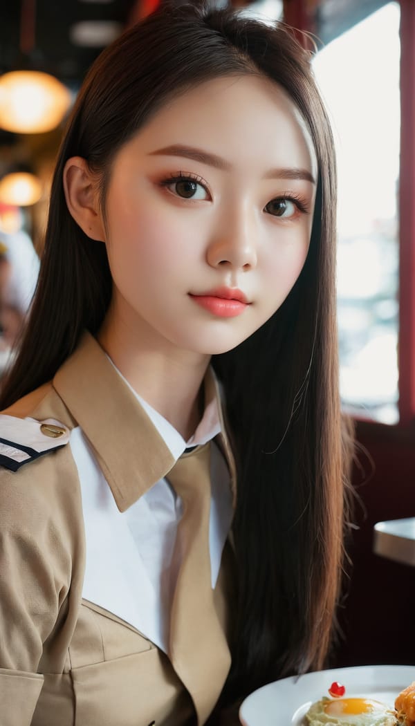 Tags: 21872187, SDXL
{"3": {"inputs": {"seed": 993396513413918, "steps": 64, "cfg": 7.02, "sampler_name": "dpmpp_2m", "scheduler": "karras", "denoise": 1.0, "model": ["27", 0], "positive": ["6", 0], "negative": ["7", 0], "latent_image": ["5", 0]}, "class_type": "KSampler"}, "4": {"inputs": {"ckpt_name": "juggernautxl.safetensors"}, "class_type": "CheckpointLoaderSimple"}, "5": {"inputs": {"width": 768, "height": 1344, "batch_size": 1}, "class_type": "EmptyLatentImage"}, "6": {"inputs": {"text": "21 year old girl, (double eyelids:1.08), (cute:1.00), (seductive facial expression:1.08), (sexy lips:1.14), (idol:1.03), (blush:1.07), (pale skin:1.11), (seductive pose:1.03), (eyelashes:1.04), (detailed face:1.13), (temptress:0.99), (beautiful eyes:1.08), (perky ass:1.07), (exposed ass:1.12), (looking back:1.08), (sexy ass:0.96), (thigh gap:1.08), (a waitress in uniform:1.14) working at a restaurant, (soft lighting:1.06), (portra:1.06), (film:1.08), (candid cinema:1.07), (RAW:1.02), (natural looking skin:1.04), (detailed skin:1.01), (skin fuzz:1.04), (textured skin:1.09)", "clip": ["27", 1]}, "class_type": "CLIPTextEncode"}, "7": {"inputs": {"text": "(watermark:1.09), (bad hands:1.06), (distorted:1.06), (open mouth:1.13), (twisted:1.10), (low resolution:1.06), (worst quality:1.07)", "clip": ["27", 1]}, "class_type": "CLIPTextEncode"}, "8": {"inputs": {"samples": ["3", 0], "vae": ["4", 2]}, "class_type": "VAEDecode"}, "25": {"inputs": {"lora_name": "nudify_xl.safetensors", "strength_model": 0.01, "strength_clip": 0.07, "model": ["4", 0], "clip": ["4", 1]}, "class_type": "LoraLoader"}, "26": {"inputs": {"lora_name": "shirtlift_SDXL_v2.safetensors", "strength_model": 0.11, "strength_clip": 0.04, "model": ["25", 0], "clip": ["25", 1]}, "class_type": "LoraLoader"}, "27": {"inputs": {"lora_name": "PerfectEyesXL.safetensors", "strength_model": 0.02, "strength_clip": 0.19, "model": ["26", 0], "clip": ["26", 1]}, "class_type": "LoraLoader"}, "30": {"inputs": {"model_name": "4x_NMKD-Superscale-SP_178000_G.pth"}, "class_type": "UpscaleModelLoader"}, "31": {"inputs": {"upscale_model": ["30", 0], "image": ["8", 0]}, "class_type": "ImageUpscaleWithModel"}, "32": {"inputs": {"upscale_method": "lanczos", "scale_by": 0.5, "image": ["31", 0]}, "class_type": "ImageScaleBy"}, "33": {"inputs": {"pixels": ["32", 0], "vae": ["4", 2]}, "class_type": "VAEEncode"}, "34": {"inputs": {"seed": 993396513413918, "steps": 64, "cfg": 7.02, "sampler_name": "dpmpp_2m", "scheduler": "karras", "denoise": 0.3, "model": ["27", 0], "positive": ["6", 0], "negative": ["7", 0], "latent_image": ["33", 0]}, "class_type": "KSampler"}, "36": {"inputs": {"samples": ["34", 0], "vae": ["4", 2]}, "class_type": "VAEDecode"}, "39": {"inputs": {"filename_prefix": "comfyapi-1716250978375", "images": ["36", 0]}, "class_type": "SaveImage"}}