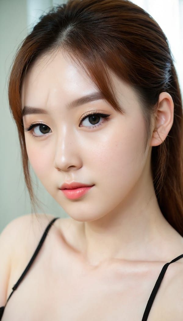 Tags: 21872187, SDXL
{"3": {"inputs": {"seed": 256307064802153, "steps": 64, "cfg": 7.67, "sampler_name": "dpmpp_2m", "scheduler": "karras", "denoise": 1.0, "model": ["27", 0], "positive": ["6", 0], "negative": ["7", 0], "latent_image": ["5", 0]}, "class_type": "KSampler"}, "4": {"inputs": {"ckpt_name": "juggernautXL_v8Rundiffusion.safetensors"}, "class_type": "CheckpointLoaderSimple"}, "5": {"inputs": {"width": 768, "height": 1344, "batch_size": 1}, "class_type": "EmptyLatentImage"}, "6": {"inputs": {"text": "23 year old girl, (irish:1.04), (korean:1.11), (pale skin:0.98), (slim:1.14), (double eyelids:0.98), (beautiful eyes:1.00), (idol:1.01), (temptress:0.98), (seductive facial expression:1.00), (eyelashes:1.14), (cute:0.96), (blush:1.07), (sexy lips:1.03), (detailed face:1.04), (seductive pose:0.95), (on all fours:1.14), (spreading ass cheeks:0.98), (from behind:1.02), (backboob:1.06), (an office lady:1.08), (skin fuzz:1.04), (detailed skin:1.03), (natural looking skin:1.02), (soft lighting:1.03), (textured skin:1.07), (RAW:1.09), (portra:1.05), (candid cinema:1.04), (film:1.00)", "clip": ["27", 1]}, "class_type": "CLIPTextEncode"}, "7": {"inputs": {"text": "(low resolution:1.07), (distorted:1.06), (twisted:1.06), (open mouth:1.08), (watermark:1.10), (bad hands:1.07), (worst quality:1.10)", "clip": ["27", 1]}, "class_type": "CLIPTextEncode"}, "8": {"inputs": {"samples": ["3", 0], "vae": ["4", 2]}, "class_type": "VAEDecode"}, "25": {"inputs": {"lora_name": "nudify_xl.safetensors", "strength_model": 0.18, "strength_clip": 0.07, "model": ["4", 0], "clip": ["4", 1]}, "class_type": "LoraLoader"}, "26": {"inputs": {"lora_name": "shirtlift_SDXL_v2.safetensors", "strength_model": 0.01, "strength_clip": 0.09, "model": ["25", 0], "clip": ["25", 1]}, "class_type": "LoraLoader"}, "27": {"inputs": {"lora_name": "PerfectEyesXL.safetensors", "strength_model": 0.06, "strength_clip": 0.0, "model": ["26", 0], "clip": ["26", 1]}, "class_type": "LoraLoader"}, "30": {"inputs": {"model_name": "4x_NMKD-Superscale-SP_178000_G.pth"}, "class_type": "UpscaleModelLoader"}, "31": {"inputs": {"upscale_model": ["30", 0], "image": ["8", 0]}, "class_type": "ImageUpscaleWithModel"}, "32": {"inputs": {"upscale_method": "lanczos", "scale_by": 0.5, "image": ["31", 0]}, "class_type": "ImageScaleBy"}, "33": {"inputs": {"pixels": ["32", 0], "vae": ["4", 2]}, "class_type": "VAEEncode"}, "34": {"inputs": {"seed": 256307064802153, "steps": 64, "cfg": 7.67, "sampler_name": "dpmpp_2m", "scheduler": "karras", "denoise": 0.3, "model": ["27", 0], "positive": ["6", 0], "negative": ["7", 0], "latent_image": ["33", 0]}, "class_type": "KSampler"}, "36": {"inputs": {"samples": ["34", 0], "vae": ["4", 2]}, "class_type": "VAEDecode"}, "39": {"inputs": {"filename_prefix": "comfyapi-1707650042884", "images": ["36", 0]}, "class_type": "SaveImage"}}