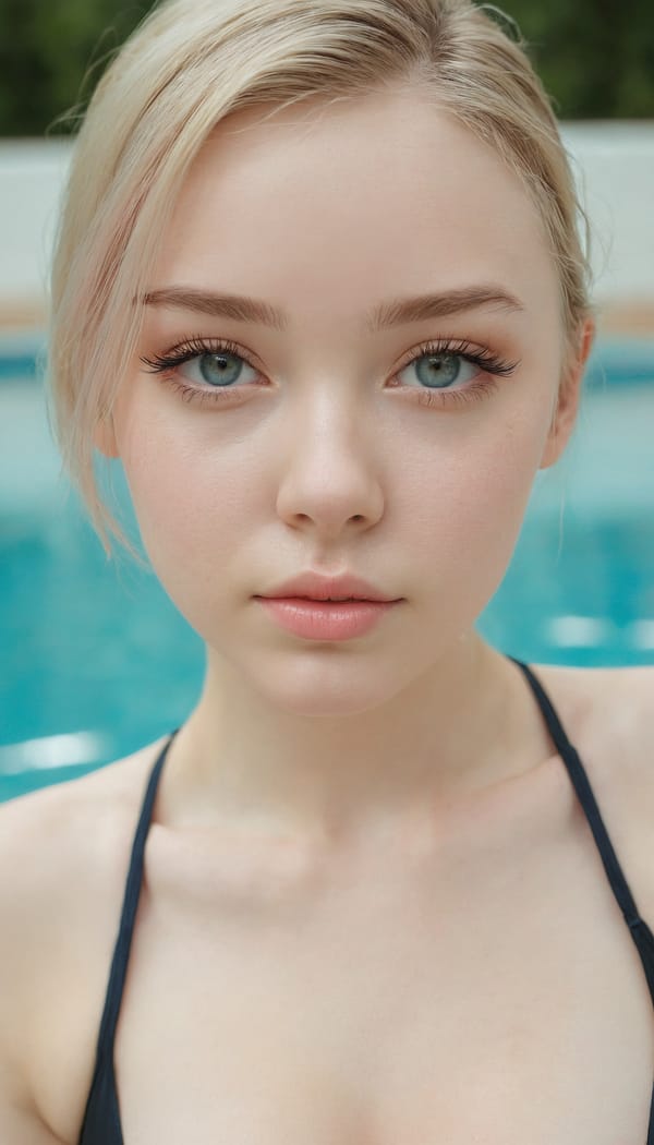 Tags: 21872187, SDXL
{"3": {"inputs": {"seed": 348608255930420, "steps": 32, "cfg": 5.32, "sampler_name": "dpmpp_2m", "scheduler": "karras", "denoise": 1.0, "model": ["27", 0], "positive": ["6", 0], "negative": ["7", 0], "latent_image": ["5", 0]}, "class_type": "KSampler"}, "4": {"inputs": {"ckpt_name": "juggernautxl.safetensors"}, "class_type": "CheckpointLoaderSimple"}, "5": {"inputs": {"width": 768, "height": 1344, "batch_size": 1}, "class_type": "EmptyLatentImage"}, "6": {"inputs": {"text": "18 year old girl, (ukrainian:0.99), (temptress:1.12), (slim:0.99), (eyelashes:1.03), (double eyelids:0.99), (seductive facial expression:0.97), (blush:0.98), (cute:1.09), (idol:1.01), (pale skin:1.11), (detailed face:1.04), (beautiful eyes:1.07), (sexy lips:1.09), (seductive pose:1.05), (in a seductive pose:0.98), (large perky breasts:1.07), (cleavage:0.95), (thigh gap:1.11), (in a swimsuit:0.98) at a pool, (skin fuzz:1.02), (candid cinema:1.02), (textured skin:1.04), (detailed skin:1.05), (natural looking skin:1.02), (portra:1.07), (soft lighting:1.05), (RAW:1.07)", "clip": ["27", 1]}, "class_type": "CLIPTextEncode"}, "7": {"inputs": {"text": "(distorted:1.11), (worst quality:1.13), (open mouth:1.10), (bad hands:1.09), (low resolution:1.08), (twisted:1.06), (watermark:1.08)", "clip": ["27", 1]}, "class_type": "CLIPTextEncode"}, "8": {"inputs": {"samples": ["3", 0], "vae": ["4", 2]}, "class_type": "VAEDecode"}, "25": {"inputs": {"lora_name": "nudify_xl.safetensors", "strength_model": 0.09, "strength_clip": 0.08, "model": ["4", 0], "clip": ["4", 1]}, "class_type": "LoraLoader"}, "26": {"inputs": {"lora_name": "shirtlift_SDXL_v2.safetensors", "strength_model": 0.1, "strength_clip": 0.18, "model": ["25", 0], "clip": ["25", 1]}, "class_type": "LoraLoader"}, "27": {"inputs": {"lora_name": "PerfectEyesXL.safetensors", "strength_model": 0.02, "strength_clip": 0.11, "model": ["26", 0], "clip": ["26", 1]}, "class_type": "LoraLoader"}, "30": {"inputs": {"model_name": "4x_NMKD-Superscale-SP_178000_G.pth"}, "class_type": "UpscaleModelLoader"}, "31": {"inputs": {"upscale_model": ["30", 0], "image": ["8", 0]}, "class_type": "ImageUpscaleWithModel"}, "32": {"inputs": {"upscale_method": "lanczos", "scale_by": 0.5, "image": ["31", 0]}, "class_type": "ImageScaleBy"}, "33": {"inputs": {"pixels": ["32", 0], "vae": ["4", 2]}, "class_type": "VAEEncode"}, "34": {"inputs": {"seed": 348608255930420, "steps": 32, "cfg": 5.32, "sampler_name": "dpmpp_2m", "scheduler": "karras", "denoise": 0.3, "model": ["27", 0], "positive": ["6", 0], "negative": ["7", 0], "latent_image": ["33", 0]}, "class_type": "KSampler"}, "36": {"inputs": {"samples": ["34", 0], "vae": ["4", 2]}, "class_type": "VAEDecode"}, "39": {"inputs": {"filename_prefix": "comfyapi-1713291844358", "images": ["36", 0]}, "class_type": "SaveImage"}}