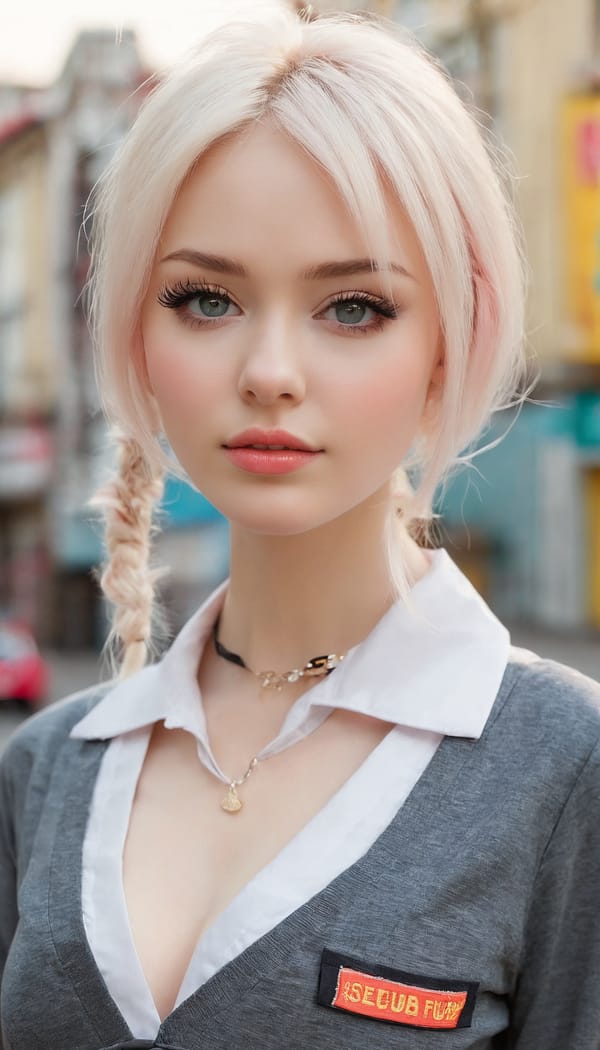 Tags: 21872187, SDXL
{"3": {"inputs": {"seed": 397420019743573, "steps": 32, "cfg": 5.35, "sampler_name": "dpmpp_2m", "scheduler": "karras", "denoise": 1.0, "model": ["27", 0], "positive": ["6", 0], "negative": ["7", 0], "latent_image": ["5", 0]}, "class_type": "KSampler"}, "4": {"inputs": {"ckpt_name": "juggernautxl.safetensors"}, "class_type": "CheckpointLoaderSimple"}, "5": {"inputs": {"width": 768, "height": 1344, "batch_size": 1}, "class_type": "EmptyLatentImage"}, "6": {"inputs": {"text": "26 year old girl, (russian:1.14), (slim:1.02), (pale skin:1.03), (idol:0.98), (blush:1.11), (eyelashes:1.08), (cute:1.02), (temptress:0.95), (seductive facial expression:1.06), (beautiful eyes:0.95), (sexy lips:1.13), (detailed face:1.00), (seductive pose:0.96), (in a seductive pose:1.00), (large perky breasts:0.95), (cleavage:1.02), (thigh gap:1.11), (school uniform:1.04), choker, busy street, (skin fuzz:1.07), (detailed skin:1.06), (RAW:1.04), (textured skin:1.02), (portra:1.02), (film:1.07), (candid cinema:1.05), (natural looking skin:1.04), (soft lighting:1.02)", "clip": ["27", 1]}, "class_type": "CLIPTextEncode"}, "7": {"inputs": {"text": "(watermark:1.14), (bad hands:1.12), (distorted:1.12), (open mouth:1.10), (low resolution:1.08), (twisted:1.12), (worst quality:1.14)", "clip": ["27", 1]}, "class_type": "CLIPTextEncode"}, "8": {"inputs": {"samples": ["3", 0], "vae": ["4", 2]}, "class_type": "VAEDecode"}, "25": {"inputs": {"lora_name": "nudify_xl.safetensors", "strength_model": 0.09, "strength_clip": 0.13, "model": ["4", 0], "clip": ["4", 1]}, "class_type": "LoraLoader"}, "26": {"inputs": {"lora_name": "shirtlift_SDXL_v2.safetensors", "strength_model": 0.03, "strength_clip": 0.19, "model": ["25", 0], "clip": ["25", 1]}, "class_type": "LoraLoader"}, "27": {"inputs": {"lora_name": "PerfectEyesXL.safetensors", "strength_model": 0.08, "strength_clip": 0.18, "model": ["26", 0], "clip": ["26", 1]}, "class_type": "LoraLoader"}, "30": {"inputs": {"model_name": "4x_NMKD-Superscale-SP_178000_G.pth"}, "class_type": "UpscaleModelLoader"}, "31": {"inputs": {"upscale_model": ["30", 0], "image": ["8", 0]}, "class_type": "ImageUpscaleWithModel"}, "32": {"inputs": {"upscale_method": "lanczos", "scale_by": 0.5, "image": ["31", 0]}, "class_type": "ImageScaleBy"}, "33": {"inputs": {"pixels": ["32", 0], "vae": ["4", 2]}, "class_type": "VAEEncode"}, "34": {"inputs": {"seed": 397420019743573, "steps": 32, "cfg": 5.35, "sampler_name": "dpmpp_2m", "scheduler": "karras", "denoise": 0.3, "model": ["27", 0], "positive": ["6", 0], "negative": ["7", 0], "latent_image": ["33", 0]}, "class_type": "KSampler"}, "36": {"inputs": {"samples": ["34", 0], "vae": ["4", 2]}, "class_type": "VAEDecode"}, "39": {"inputs": {"filename_prefix": "comfyapi-1713622694152", "images": ["36", 0]}, "class_type": "SaveImage"}}