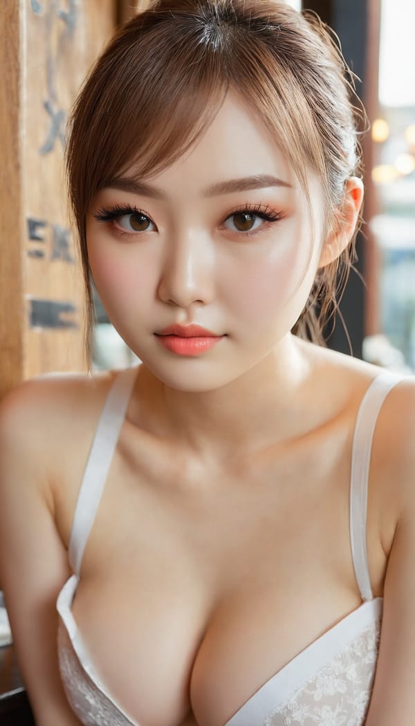 Tags: 21872187, SDXL
{"3": {"inputs": {"seed": 464616385668972, "steps": 32, "cfg": 5.01, "sampler_name": "dpmpp_2m", "scheduler": "karras", "denoise": 1.0, "model": ["27", 0], "positive": ["6", 0], "negative": ["7", 0], "latent_image": ["5", 0]}, "class_type": "KSampler"}, "4": {"inputs": {"ckpt_name": "juggernautxl.safetensors"}, "class_type": "CheckpointLoaderSimple"}, "5": {"inputs": {"width": 768, "height": 1344, "batch_size": 1}, "class_type": "EmptyLatentImage"}, "6": {"inputs": {"text": "21 year old girl, (japanese:1.00), (russian:1.08), (seductive facial expression:1.09), (cute:1.06), (detailed face:0.96), (sexy lips:1.05), (seductive pose:1.04), (temptress:1.04), (blush:0.99), (eyelashes:1.14), (double eyelids:1.03), (idol:1.07), (beautiful eyes:1.00), (pale skin:1.03), (slim:0.95), (perky ass:1.06), (exposed ass:0.95), (looking back:1.08), (sexy ass:1.08), (thigh gap:1.10), (a waitress in uniform:0.97) working at a restaurant, (textured skin:1.00), (soft lighting:1.06), (skin fuzz:1.02), (natural looking skin:1.02), (detailed skin:1.02), (portra:1.03), (candid cinema:1.01), (film:1.06), (RAW:1.05)", "clip": ["27", 1]}, "class_type": "CLIPTextEncode"}, "7": {"inputs": {"text": "(bad hands:1.12), (distorted:1.06), (open mouth:1.08), (twisted:1.11), (watermark:1.07), (worst quality:1.08), (low resolution:1.09)", "clip": ["27", 1]}, "class_type": "CLIPTextEncode"}, "8": {"inputs": {"samples": ["3", 0], "vae": ["4", 2]}, "class_type": "VAEDecode"}, "25": {"inputs": {"lora_name": "nudify_xl.safetensors", "strength_model": 0.14, "strength_clip": 0.14, "model": ["4", 0], "clip": ["4", 1]}, "class_type": "LoraLoader"}, "26": {"inputs": {"lora_name": "shirtlift_SDXL_v2.safetensors", "strength_model": 0.1, "strength_clip": 0.13, "model": ["25", 0], "clip": ["25", 1]}, "class_type": "LoraLoader"}, "27": {"inputs": {"lora_name": "PerfectEyesXL.safetensors", "strength_model": 0.04, "strength_clip": 0.05, "model": ["26", 0], "clip": ["26", 1]}, "class_type": "LoraLoader"}, "30": {"inputs": {"model_name": "4x_NMKD-Superscale-SP_178000_G.pth"}, "class_type": "UpscaleModelLoader"}, "31": {"inputs": {"upscale_model": ["30", 0], "image": ["8", 0]}, "class_type": "ImageUpscaleWithModel"}, "32": {"inputs": {"upscale_method": "lanczos", "scale_by": 0.5, "image": ["31", 0]}, "class_type": "ImageScaleBy"}, "33": {"inputs": {"pixels": ["32", 0], "vae": ["4", 2]}, "class_type": "VAEEncode"}, "34": {"inputs": {"seed": 464616385668972, "steps": 32, "cfg": 5.01, "sampler_name": "dpmpp_2m", "scheduler": "karras", "denoise": 0.3, "model": ["27", 0], "positive": ["6", 0], "negative": ["7", 0], "latent_image": ["33", 0]}, "class_type": "KSampler"}, "36": {"inputs": {"samples": ["34", 0], "vae": ["4", 2]}, "class_type": "VAEDecode"}, "39": {"inputs": {"filename_prefix": "comfyapi-1724771753837", "images": ["36", 0]}, "class_type": "SaveImage"}}