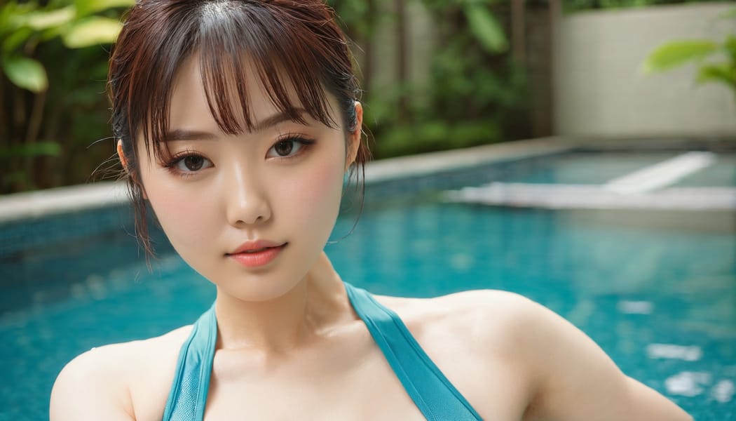 Tags: 21872187, SDXL
{"3": {"inputs": {"seed": 316845624293240, "steps": 64, "cfg": 7.63, "sampler_name": "dpmpp_2m", "scheduler": "karras", "denoise": 1.0, "model": ["27", 0], "positive": ["6", 0], "negative": ["7", 0], "latent_image": ["5", 0]}, "class_type": "KSampler"}, "4": {"inputs": {"ckpt_name": "juggernautxl.safetensors"}, "class_type": "CheckpointLoaderSimple"}, "5": {"inputs": {"width": 1344, "height": 768, "batch_size": 1}, "class_type": "EmptyLatentImage"}, "6": {"inputs": {"text": "26 year old girl, (japanese:1.14), (detailed face:1.07), (temptress:1.13), (sexy lips:1.12), (seductive pose:1.09), (pale skin:1.03), (eyelashes:1.06), (beautiful eyes:0.96), (idol:1.08), (cute:1.04), (double eyelids:1.07), (slim:1.13), (in a seductive pose:1.05), (large perky breasts:0.97), (cleavage:1.04), (thigh gap:1.14), (in a swimsuit:1.12) at a pool, (RAW:1.00), (textured skin:1.00), (portra:1.07), (skin fuzz:1.05), (film:1.06), (candid cinema:1.01), (detailed skin:1.06), (natural looking skin:1.03), (soft lighting:1.09)", "clip": ["27", 1]}, "class_type": "CLIPTextEncode"}, "7": {"inputs": {"text": "(open mouth:1.06), (distorted:1.10), (watermark:1.07), (twisted:1.09), (low resolution:1.05), (worst quality:1.14), (bad hands:1.09)", "clip": ["27", 1]}, "class_type": "CLIPTextEncode"}, "8": {"inputs": {"samples": ["3", 0], "vae": ["4", 2]}, "class_type": "VAEDecode"}, "25": {"inputs": {"lora_name": "nudify_xl.safetensors", "strength_model": 0.15, "strength_clip": 0.04, "model": ["4", 0], "clip": ["4", 1]}, "class_type": "LoraLoader"}, "26": {"inputs": {"lora_name": "shirtlift_SDXL_v2.safetensors", "strength_model": 0.06, "strength_clip": 0.06, "model": ["25", 0], "clip": ["25", 1]}, "class_type": "LoraLoader"}, "27": {"inputs": {"lora_name": "PerfectEyesXL.safetensors", "strength_model": 0.06, "strength_clip": 0.01, "model": ["26", 0], "clip": ["26", 1]}, "class_type": "LoraLoader"}, "30": {"inputs": {"model_name": "4x_NMKD-Superscale-SP_178000_G.pth"}, "class_type": "UpscaleModelLoader"}, "31": {"inputs": {"upscale_model": ["30", 0], "image": ["8", 0]}, "class_type": "ImageUpscaleWithModel"}, "32": {"inputs": {"upscale_method": "lanczos", "scale_by": 0.5, "image": ["31", 0]}, "class_type": "ImageScaleBy"}, "33": {"inputs": {"pixels": ["32", 0], "vae": ["4", 2]}, "class_type": "VAEEncode"}, "34": {"inputs": {"seed": 316845624293240, "steps": 64, "cfg": 7.63, "sampler_name": "dpmpp_2m", "scheduler": "karras", "denoise": 0.3, "model": ["27", 0], "positive": ["6", 0], "negative": ["7", 0], "latent_image": ["33", 0]}, "class_type": "KSampler"}, "36": {"inputs": {"samples": ["34", 0], "vae": ["4", 2]}, "class_type": "VAEDecode"}, "39": {"inputs": {"filename_prefix": "comfyapi-1713423662420", "images": ["36", 0]}, "class_type": "SaveImage"}}