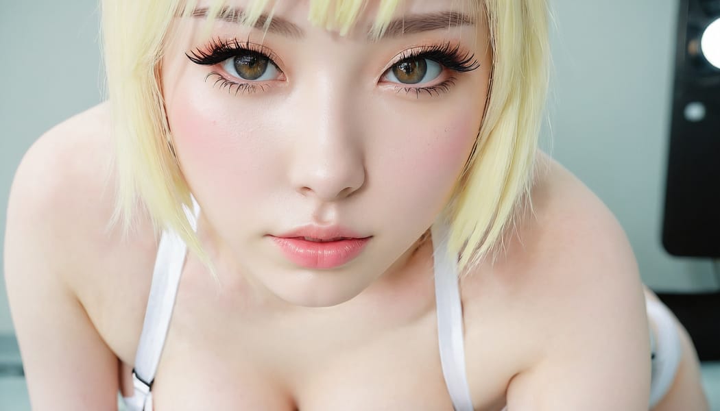 Tags: 21872187, SDXL
{"3": {"inputs": {"seed": 336687978926617, "steps": 64, "cfg": 6.86, "sampler_name": "dpmpp_2m", "scheduler": "karras", "denoise": 1.0, "model": ["27", 0], "positive": ["6", 0], "negative": ["7", 0], "latent_image": ["5", 0]}, "class_type": "KSampler"}, "4": {"inputs": {"ckpt_name": "juggernautxl.safetensors"}, "class_type": "CheckpointLoaderSimple"}, "5": {"inputs": {"width": 1344, "height": 768, "batch_size": 1}, "class_type": "EmptyLatentImage"}, "6": {"inputs": {"text": "25 year old girl, (beautiful eyes:1.07), (seductive pose:1.00), (pale skin:1.05), (seductive facial expression:1.01), (idol:1.02), (blush:0.99), (sexy lips:1.12), (slim:1.07), (eyelashes:0.95), (temptress:1.09), (detailed face:1.03), (double eyelids:1.02), (cute:1.05), (on all fours:1.07), (spreading ass cheeks:1.13), (from behind:1.02), (backboob:1.11), (in a cosplay:1.04) at comiket posing for camera, (portra:1.07), (candid cinema:1.04), (natural looking skin:1.00), (skin fuzz:1.08), (soft lighting:1.05), (film:1.00), (textured skin:1.09), (RAW:1.06), (detailed skin:1.08)", "clip": ["27", 1]}, "class_type": "CLIPTextEncode"}, "7": {"inputs": {"text": "(twisted:1.13), (bad hands:1.10), (worst quality:1.14), (watermark:1.10), (distorted:1.12), (open mouth:1.07), (low resolution:1.11)", "clip": ["27", 1]}, "class_type": "CLIPTextEncode"}, "8": {"inputs": {"samples": ["3", 0], "vae": ["4", 2]}, "class_type": "VAEDecode"}, "25": {"inputs": {"lora_name": "nudify_xl.safetensors", "strength_model": 0.19, "strength_clip": 0.2, "model": ["4", 0], "clip": ["4", 1]}, "class_type": "LoraLoader"}, "26": {"inputs": {"lora_name": "shirtlift_SDXL_v2.safetensors", "strength_model": 0.1, "strength_clip": 0.11, "model": ["25", 0], "clip": ["25", 1]}, "class_type": "LoraLoader"}, "27": {"inputs": {"lora_name": "PerfectEyesXL.safetensors", "strength_model": 0.04, "strength_clip": 0.07, "model": ["26", 0], "clip": ["26", 1]}, "class_type": "LoraLoader"}, "30": {"inputs": {"model_name": "4x_NMKD-Superscale-SP_178000_G.pth"}, "class_type": "UpscaleModelLoader"}, "31": {"inputs": {"upscale_model": ["30", 0], "image": ["8", 0]}, "class_type": "ImageUpscaleWithModel"}, "32": {"inputs": {"upscale_method": "lanczos", "scale_by": 0.5, "image": ["31", 0]}, "class_type": "ImageScaleBy"}, "33": {"inputs": {"pixels": ["32", 0], "vae": ["4", 2]}, "class_type": "VAEEncode"}, "34": {"inputs": {"seed": 336687978926617, "steps": 64, "cfg": 6.86, "sampler_name": "dpmpp_2m", "scheduler": "karras", "denoise": 0.3, "model": ["27", 0], "positive": ["6", 0], "negative": ["7", 0], "latent_image": ["33", 0]}, "class_type": "KSampler"}, "36": {"inputs": {"samples": ["34", 0], "vae": ["4", 2]}, "class_type": "VAEDecode"}, "39": {"inputs": {"filename_prefix": "comfyapi-1727025013872", "images": ["36", 0]}, "class_type": "SaveImage"}}