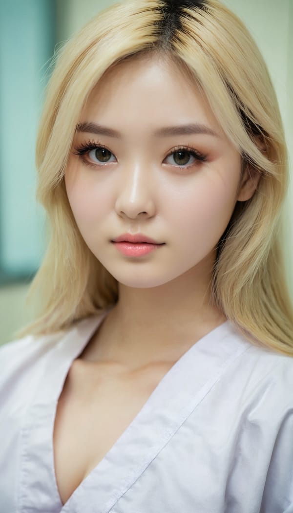 Tags: 21872187, SDXL
{"3": {"inputs": {"seed": 274301193092646, "steps": 64, "cfg": 6.54, "sampler_name": "dpmpp_2m", "scheduler": "karras", "denoise": 1.0, "model": ["27", 0], "positive": ["6", 0], "negative": ["7", 0], "latent_image": ["5", 0]}, "class_type": "KSampler"}, "4": {"inputs": {"ckpt_name": "juggernautxl.safetensors"}, "class_type": "CheckpointLoaderSimple"}, "5": {"inputs": {"width": 768, "height": 1344, "batch_size": 1}, "class_type": "EmptyLatentImage"}, "6": {"inputs": {"text": "20 year old girl, (double eyelids:1.04), (temptress:1.12), (detailed face:1.05), (eyelashes:1.09), (slim:1.01), (blush:1.02), (seductive facial expression:1.10), (pale skin:1.00), (idol:1.09), (beautiful eyes:1.08), (seductive pose:0.95), (in a seductive pose:1.04), (large perky breasts:1.05), (cleavage:0.96), (thigh gap:1.12), (nurse in uniform:1.01) working in a hospital ward, (detailed skin:1.06), (textured skin:1.07), (skin fuzz:1.05), (soft lighting:1.02), (candid cinema:1.05), (film:1.04), (RAW:1.09), (portra:1.09), (natural looking skin:1.01)", "clip": ["27", 1]}, "class_type": "CLIPTextEncode"}, "7": {"inputs": {"text": "(watermark:1.10), (open mouth:1.09), (worst quality:1.11), (distorted:1.14), (twisted:1.12), (low resolution:1.10), (bad hands:1.14)", "clip": ["27", 1]}, "class_type": "CLIPTextEncode"}, "8": {"inputs": {"samples": ["3", 0], "vae": ["4", 2]}, "class_type": "VAEDecode"}, "25": {"inputs": {"lora_name": "nudify_xl.safetensors", "strength_model": 0.16, "strength_clip": 0.22, "model": ["4", 0], "clip": ["4", 1]}, "class_type": "LoraLoader"}, "26": {"inputs": {"lora_name": "shirtlift_SDXL_v2.safetensors", "strength_model": 0.1, "strength_clip": 0.03, "model": ["25", 0], "clip": ["25", 1]}, "class_type": "LoraLoader"}, "27": {"inputs": {"lora_name": "PerfectEyesXL.safetensors", "strength_model": 0.15, "strength_clip": 0.0, "model": ["26", 0], "clip": ["26", 1]}, "class_type": "LoraLoader"}, "30": {"inputs": {"model_name": "4x_NMKD-Superscale-SP_178000_G.pth"}, "class_type": "UpscaleModelLoader"}, "31": {"inputs": {"upscale_model": ["30", 0], "image": ["8", 0]}, "class_type": "ImageUpscaleWithModel"}, "32": {"inputs": {"upscale_method": "lanczos", "scale_by": 0.5, "image": ["31", 0]}, "class_type": "ImageScaleBy"}, "33": {"inputs": {"pixels": ["32", 0], "vae": ["4", 2]}, "class_type": "VAEEncode"}, "34": {"inputs": {"seed": 274301193092646, "steps": 64, "cfg": 6.54, "sampler_name": "dpmpp_2m", "scheduler": "karras", "denoise": 0.3, "model": ["27", 0], "positive": ["6", 0], "negative": ["7", 0], "latent_image": ["33", 0]}, "class_type": "KSampler"}, "36": {"inputs": {"samples": ["34", 0], "vae": ["4", 2]}, "class_type": "VAEDecode"}, "39": {"inputs": {"filename_prefix": "comfyapi-1716898245134", "images": ["36", 0]}, "class_type": "SaveImage"}}