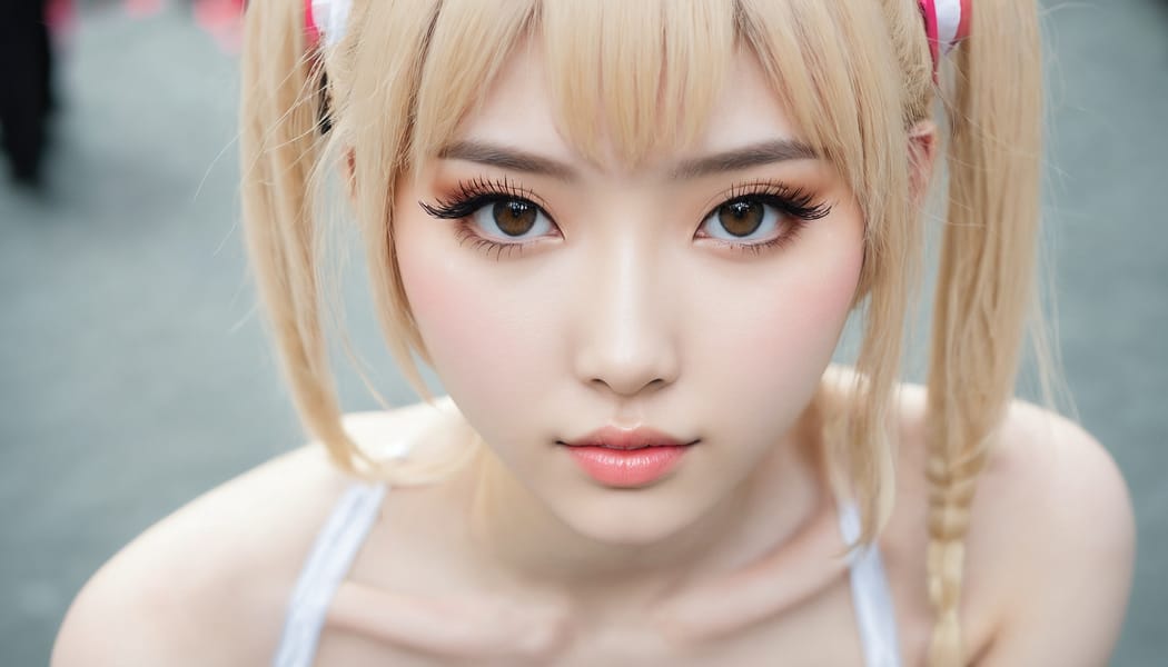 Tags: 21872187, SDXL
{"3": {"inputs": {"seed": 474671840424322, "steps": 64, "cfg": 5.3, "sampler_name": "dpmpp_2m", "scheduler": "karras", "denoise": 1.0, "model": ["27", 0], "positive": ["6", 0], "negative": ["7", 0], "latent_image": ["5", 0]}, "class_type": "KSampler"}, "4": {"inputs": {"ckpt_name": "juggernautxl.safetensors"}, "class_type": "CheckpointLoaderSimple"}, "5": {"inputs": {"width": 1344, "height": 768, "batch_size": 1}, "class_type": "EmptyLatentImage"}, "6": {"inputs": {"text": "19 year old girl, (taiwanese:1.01), (russian:1.10), (cute:1.07), (seductive pose:1.04), (blush:1.00), (temptress:1.09), (sexy lips:1.08), (slim:1.13), (idol:1.10), (eyelashes:1.13), (detailed face:1.05), (beautiful eyes:1.00), (double eyelids:1.01), (pale skin:1.11), (in a seductive pose:1.07), (large perky breasts:1.02), (cleavage:1.04), (thigh gap:0.95), (in a cosplay:0.95) at comiket posing for camera, (portra:1.02), (detailed skin:1.04), (soft lighting:1.07), (film:1.05), (RAW:1.04), (natural looking skin:1.07), (candid cinema:1.09), (skin fuzz:1.06), (textured skin:1.01)", "clip": ["27", 1]}, "class_type": "CLIPTextEncode"}, "7": {"inputs": {"text": "(worst quality:1.14), (open mouth:1.09), (bad hands:1.12), (distorted:1.05), (watermark:1.08), (low resolution:1.05), (twisted:1.13)", "clip": ["27", 1]}, "class_type": "CLIPTextEncode"}, "8": {"inputs": {"samples": ["3", 0], "vae": ["4", 2]}, "class_type": "VAEDecode"}, "25": {"inputs": {"lora_name": "nudify_xl.safetensors", "strength_model": 0.05, "strength_clip": 0.02, "model": ["4", 0], "clip": ["4", 1]}, "class_type": "LoraLoader"}, "26": {"inputs": {"lora_name": "shirtlift_SDXL_v2.safetensors", "strength_model": 0.03, "strength_clip": 0.13, "model": ["25", 0], "clip": ["25", 1]}, "class_type": "LoraLoader"}, "27": {"inputs": {"lora_name": "PerfectEyesXL.safetensors", "strength_model": 0.02, "strength_clip": 0.13, "model": ["26", 0], "clip": ["26", 1]}, "class_type": "LoraLoader"}, "30": {"inputs": {"model_name": "4x_NMKD-Superscale-SP_178000_G.pth"}, "class_type": "UpscaleModelLoader"}, "31": {"inputs": {"upscale_model": ["30", 0], "image": ["8", 0]}, "class_type": "ImageUpscaleWithModel"}, "32": {"inputs": {"upscale_method": "lanczos", "scale_by": 0.5, "image": ["31", 0]}, "class_type": "ImageScaleBy"}, "33": {"inputs": {"pixels": ["32", 0], "vae": ["4", 2]}, "class_type": "VAEEncode"}, "34": {"inputs": {"seed": 474671840424322, "steps": 64, "cfg": 5.3, "sampler_name": "dpmpp_2m", "scheduler": "karras", "denoise": 0.3, "model": ["27", 0], "positive": ["6", 0], "negative": ["7", 0], "latent_image": ["33", 0]}, "class_type": "KSampler"}, "36": {"inputs": {"samples": ["34", 0], "vae": ["4", 2]}, "class_type": "VAEDecode"}, "39": {"inputs": {"filename_prefix": "comfyapi-1731690975239", "images": ["36", 0]}, "class_type": "SaveImage"}}