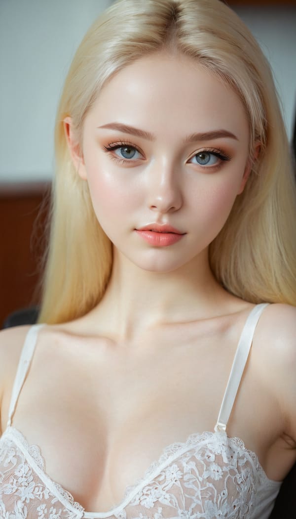 Tags: 21872187, SDXL
{"3": {"inputs": {"seed": 834888796762978, "steps": 32, "cfg": 7.5, "sampler_name": "dpmpp_2m", "scheduler": "karras", "denoise": 1.0, "model": ["27", 0], "positive": ["6", 0], "negative": ["7", 0], "latent_image": ["5", 0]}, "class_type": "KSampler"}, "4": {"inputs": {"ckpt_name": "juggernautxl.safetensors"}, "class_type": "CheckpointLoaderSimple"}, "5": {"inputs": {"width": 768, "height": 1344, "batch_size": 1}, "class_type": "EmptyLatentImage"}, "6": {"inputs": {"text": "18 year old girl, (ukrainian:1.02), (russian:1.07), (seductive pose:1.01), (beautiful eyes:0.96), (pale skin:1.13), (sexy lips:1.10), (detailed face:0.96), (double eyelids:1.09), (slim:1.01), (idol:1.01), (blush:1.09), (seductive facial expression:1.07), (temptress:1.08), (cute:0.99), (perky ass:1.06), (exposed ass:0.97), (looking back:0.97), (sexy ass:1.09), (thigh gap:1.00), (an office lady:1.09), (natural looking skin:1.01), (textured skin:1.00), (detailed skin:1.01), (candid cinema:1.01), (film:1.02), (soft lighting:1.00), (portra:1.02), (RAW:1.08), (skin fuzz:1.02)", "clip": ["27", 1]}, "class_type": "CLIPTextEncode"}, "7": {"inputs": {"text": "(distorted:1.11), (worst quality:1.10), (twisted:1.06), (low resolution:1.08), (bad hands:1.11), (open mouth:1.05)", "clip": ["27", 1]}, "class_type": "CLIPTextEncode"}, "8": {"inputs": {"samples": ["3", 0], "vae": ["4", 2]}, "class_type": "VAEDecode"}, "25": {"inputs": {"lora_name": "nudify_xl.safetensors", "strength_model": 0.31, "strength_clip": 0.26, "model": ["4", 0], "clip": ["4", 1]}, "class_type": "LoraLoader"}, "26": {"inputs": {"lora_name": "shirtlift_SDXL_v2.safetensors", "strength_model": 0.01, "strength_clip": 0.13, "model": ["25", 0], "clip": ["25", 1]}, "class_type": "LoraLoader"}, "27": {"inputs": {"lora_name": "PerfectEyesXL.safetensors", "strength_model": 0.01, "strength_clip": 0.07, "model": ["26", 0], "clip": ["26", 1]}, "class_type": "LoraLoader"}, "30": {"inputs": {"model_name": "4x_NMKD-Superscale-SP_178000_G.pth"}, "class_type": "UpscaleModelLoader"}, "31": {"inputs": {"upscale_model": ["30", 0], "image": ["8", 0]}, "class_type": "ImageUpscaleWithModel"}, "32": {"inputs": {"upscale_method": "lanczos", "scale_by": 0.5, "image": ["31", 0]}, "class_type": "ImageScaleBy"}, "33": {"inputs": {"pixels": ["32", 0], "vae": ["4", 2]}, "class_type": "VAEEncode"}, "34": {"inputs": {"seed": 834888796762978, "steps": 32, "cfg": 7.5, "sampler_name": "dpmpp_2m", "scheduler": "karras", "denoise": 0.3, "model": ["27", 0], "positive": ["6", 0], "negative": ["7", 0], "latent_image": ["33", 0]}, "class_type": "KSampler"}, "36": {"inputs": {"samples": ["34", 0], "vae": ["4", 2]}, "class_type": "VAEDecode"}, "39": {"inputs": {"filename_prefix": "comfyapi-1714043583514", "images": ["36", 0]}, "class_type": "SaveImage"}}