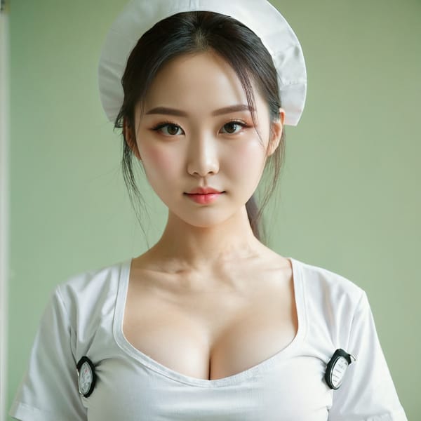 Tags: 21872187, SDXL
{"3": {"inputs": {"seed": 505076453577591, "steps": 64, "cfg": 7.03, "sampler_name": "dpmpp_2m", "scheduler": "karras", "denoise": 1.0, "model": ["27", 0], "positive": ["6", 0], "negative": ["7", 0], "latent_image": ["5", 0]}, "class_type": "KSampler"}, "4": {"inputs": {"ckpt_name": "juggernautxl.safetensors"}, "class_type": "CheckpointLoaderSimple"}, "5": {"inputs": {"width": 1024, "height": 1024, "batch_size": 1}, "class_type": "EmptyLatentImage"}, "6": {"inputs": {"text": "28 year old girl, (russian:1.03), (taiwanese:0.95), (chinese:1.08), (detailed face:1.08), (cute:1.06), (sexy lips:0.99), (blush:1.08), (double eyelids:1.01), (temptress:1.05), (eyelashes:0.96), (slim:0.97), (idol:1.13), (pale skin:1.03), (seductive pose:1.09), (beautiful eyes:0.97), (seductive facial expression:0.96), (in a seductive pose:1.04), (large perky breasts:1.13), (cleavage:1.03), (thigh gap:1.11), (nurse in uniform:1.14) working in a hospital ward, (detailed skin:1.00), (textured skin:1.09), (candid cinema:1.09), (natural looking skin:1.01), (skin fuzz:1.07), (soft lighting:1.05), (film:1.00), (portra:1.07), (RAW:1.01)", "clip": ["27", 1]}, "class_type": "CLIPTextEncode"}, "7": {"inputs": {"text": "(worst quality:1.10), (twisted:1.10), (bad hands:1.14), (open mouth:1.14), (watermark:1.07), (low resolution:1.08), (distorted:1.08)", "clip": ["27", 1]}, "class_type": "CLIPTextEncode"}, "8": {"inputs": {"samples": ["3", 0], "vae": ["4", 2]}, "class_type": "VAEDecode"}, "25": {"inputs": {"lora_name": "nudify_xl.safetensors", "strength_model": 0.21, "strength_clip": 0.05, "model": ["4", 0], "clip": ["4", 1]}, "class_type": "LoraLoader"}, "26": {"inputs": {"lora_name": "shirtlift_SDXL_v2.safetensors", "strength_model": 0.19, "strength_clip": 0.18, "model": ["25", 0], "clip": ["25", 1]}, "class_type": "LoraLoader"}, "27": {"inputs": {"lora_name": "PerfectEyesXL.safetensors", "strength_model": 0.16, "strength_clip": 0.01, "model": ["26", 0], "clip": ["26", 1]}, "class_type": "LoraLoader"}, "30": {"inputs": {"model_name": "4x_NMKD-Superscale-SP_178000_G.pth"}, "class_type": "UpscaleModelLoader"}, "31": {"inputs": {"upscale_model": ["30", 0], "image": ["8", 0]}, "class_type": "ImageUpscaleWithModel"}, "32": {"inputs": {"upscale_method": "lanczos", "scale_by": 0.5, "image": ["31", 0]}, "class_type": "ImageScaleBy"}, "33": {"inputs": {"pixels": ["32", 0], "vae": ["4", 2]}, "class_type": "VAEEncode"}, "34": {"inputs": {"seed": 505076453577591, "steps": 64, "cfg": 7.03, "sampler_name": "dpmpp_2m", "scheduler": "karras", "denoise": 0.3, "model": ["27", 0], "positive": ["6", 0], "negative": ["7", 0], "latent_image": ["33", 0]}, "class_type": "KSampler"}, "36": {"inputs": {"samples": ["34", 0], "vae": ["4", 2]}, "class_type": "VAEDecode"}, "39": {"inputs": {"filename_prefix": "comfyapi-1716754749883", "images": ["36", 0]}, "class_type": "SaveImage"}}