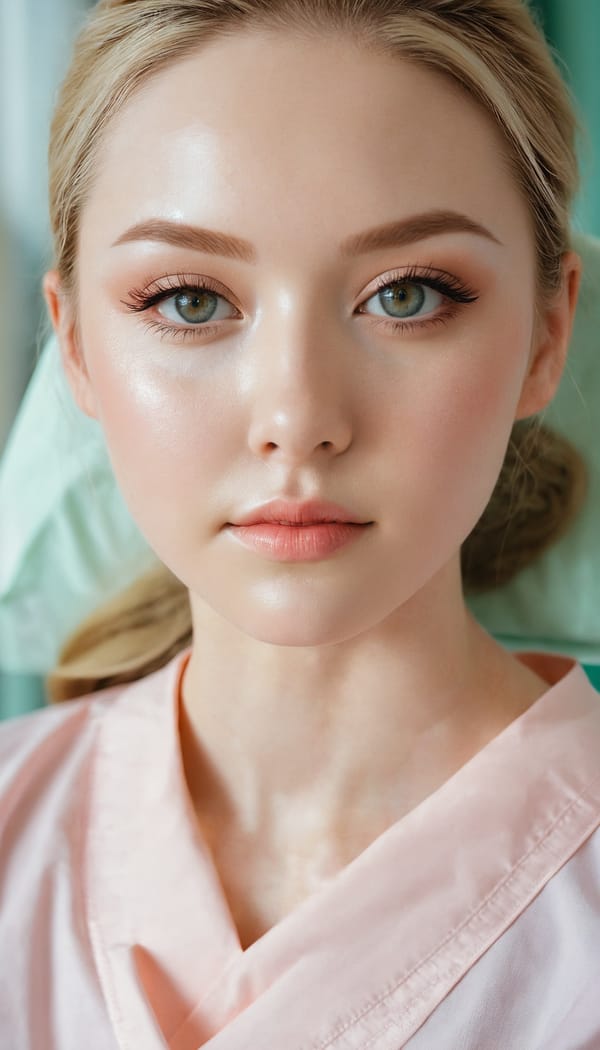 Tags: 21872187, SDXL
{"3": {"inputs": {"seed": 184153845955814, "steps": 64, "cfg": 6.7, "sampler_name": "dpmpp_2m", "scheduler": "karras", "denoise": 1.0, "model": ["27", 0], "positive": ["6", 0], "negative": ["7", 0], "latent_image": ["5", 0]}, "class_type": "KSampler"}, "4": {"inputs": {"ckpt_name": "juggernautxl.safetensors"}, "class_type": "CheckpointLoaderSimple"}, "5": {"inputs": {"width": 768, "height": 1344, "batch_size": 1}, "class_type": "EmptyLatentImage"}, "6": {"inputs": {"text": "28 year old girl, (eyelashes:0.95), (slim:1.08), (detailed face:0.95), (blush:1.12), (seductive facial expression:0.95), (temptress:1.12), (cute:1.07), (idol:1.06), (pale skin:1.12), (beautiful eyes:1.07), (sexy lips:1.10), (seductive pose:1.12), (double eyelids:1.01), (on all fours:0.96), (spreading ass cheeks:1.09), (from behind:1.02), (backboob:0.95), (nurse in uniform:1.11) working in a hospital ward, (skin fuzz:1.07), (candid cinema:1.09), (textured skin:1.05), (portra:1.04), (natural looking skin:1.04), (soft lighting:1.04), (film:1.04), (detailed skin:1.07), (RAW:1.05)", "clip": ["27", 1]}, "class_type": "CLIPTextEncode"}, "7": {"inputs": {"text": "(distorted:1.08), (bad hands:1.11), (low resolution:1.10), (worst quality:1.07), (twisted:1.05), (open mouth:1.11), (watermark:1.08)", "clip": ["27", 1]}, "class_type": "CLIPTextEncode"}, "8": {"inputs": {"samples": ["3", 0], "vae": ["4", 2]}, "class_type": "VAEDecode"}, "25": {"inputs": {"lora_name": "nudify_xl.safetensors", "strength_model": 0.26, "strength_clip": 0.17, "model": ["4", 0], "clip": ["4", 1]}, "class_type": "LoraLoader"}, "26": {"inputs": {"lora_name": "shirtlift_SDXL_v2.safetensors", "strength_model": 0.06, "strength_clip": 0.1, "model": ["25", 0], "clip": ["25", 1]}, "class_type": "LoraLoader"}, "27": {"inputs": {"lora_name": "PerfectEyesXL.safetensors", "strength_model": 0.14, "strength_clip": 0.05, "model": ["26", 0], "clip": ["26", 1]}, "class_type": "LoraLoader"}, "30": {"inputs": {"model_name": "4x_NMKD-Superscale-SP_178000_G.pth"}, "class_type": "UpscaleModelLoader"}, "31": {"inputs": {"upscale_model": ["30", 0], "image": ["8", 0]}, "class_type": "ImageUpscaleWithModel"}, "32": {"inputs": {"upscale_method": "lanczos", "scale_by": 0.5, "image": ["31", 0]}, "class_type": "ImageScaleBy"}, "33": {"inputs": {"pixels": ["32", 0], "vae": ["4", 2]}, "class_type": "VAEEncode"}, "34": {"inputs": {"seed": 184153845955814, "steps": 64, "cfg": 6.7, "sampler_name": "dpmpp_2m", "scheduler": "karras", "denoise": 0.3, "model": ["27", 0], "positive": ["6", 0], "negative": ["7", 0], "latent_image": ["33", 0]}, "class_type": "KSampler"}, "36": {"inputs": {"samples": ["34", 0], "vae": ["4", 2]}, "class_type": "VAEDecode"}, "39": {"inputs": {"filename_prefix": "comfyapi-1724598794320", "images": ["36", 0]}, "class_type": "SaveImage"}}