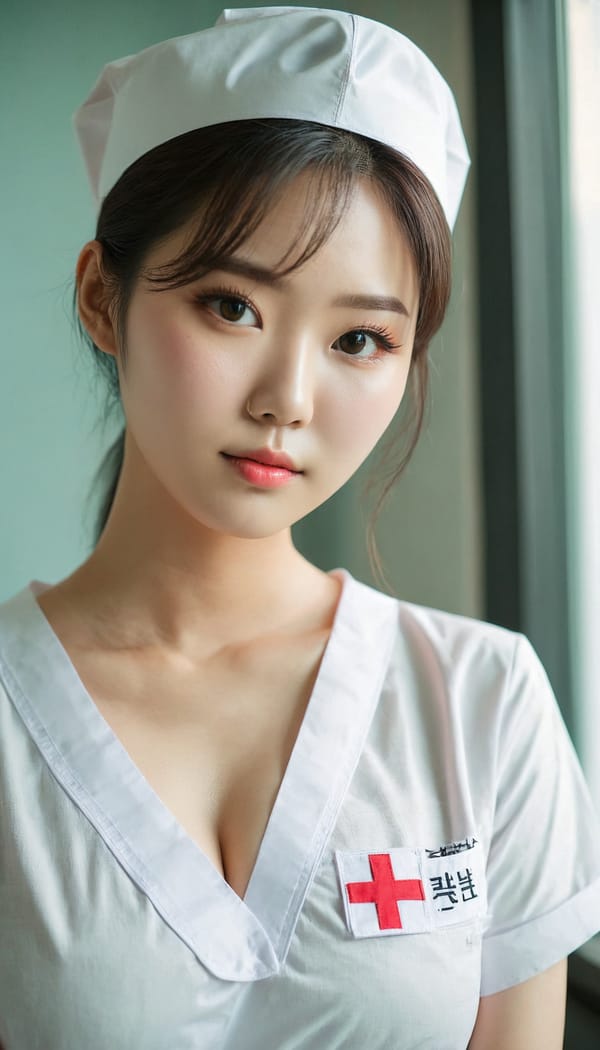 Tags: 21872187, SDXL
{"3": {"inputs": {"seed": 499737084344182, "steps": 32, "cfg": 6.47, "sampler_name": "dpmpp_2m", "scheduler": "karras", "denoise": 1.0, "model": ["27", 0], "positive": ["6", 0], "negative": ["7", 0], "latent_image": ["5", 0]}, "class_type": "KSampler"}, "4": {"inputs": {"ckpt_name": "juggernautxl.safetensors"}, "class_type": "CheckpointLoaderSimple"}, "5": {"inputs": {"width": 768, "height": 1344, "batch_size": 1}, "class_type": "EmptyLatentImage"}, "6": {"inputs": {"text": "28 year old girl, (korean:1.14), (eyelashes:1.01), (double eyelids:0.98), (blush:1.00), (slim:1.14), (sexy lips:1.00), (beautiful eyes:0.99), (seductive pose:0.99), (temptress:0.96), (cute:1.00), (detailed face:1.08), (pale skin:1.01), (idol:0.95), (seductive facial expression:1.12), (in a seductive pose:1.11), (large perky breasts:0.95), (cleavage:0.99), (thigh gap:1.02), (nurse in uniform:1.08) working in a hospital ward, (skin fuzz:1.00), (soft lighting:1.07), (candid cinema:1.03), (RAW:1.07), (portra:1.06), (detailed skin:1.08), (textured skin:1.09), (natural looking skin:1.05), (film:1.06)", "clip": ["27", 1]}, "class_type": "CLIPTextEncode"}, "7": {"inputs": {"text": "(bad hands:1.14), (worst quality:1.08), (watermark:1.12), (distorted:1.13), (low resolution:1.08), (open mouth:1.13), (twisted:1.07)", "clip": ["27", 1]}, "class_type": "CLIPTextEncode"}, "8": {"inputs": {"samples": ["3", 0], "vae": ["4", 2]}, "class_type": "VAEDecode"}, "25": {"inputs": {"lora_name": "nudify_xl.safetensors", "strength_model": 0.29, "strength_clip": 0.02, "model": ["4", 0], "clip": ["4", 1]}, "class_type": "LoraLoader"}, "26": {"inputs": {"lora_name": "shirtlift_SDXL_v2.safetensors", "strength_model": 0.14, "strength_clip": 0.08, "model": ["25", 0], "clip": ["25", 1]}, "class_type": "LoraLoader"}, "27": {"inputs": {"lora_name": "PerfectEyesXL.safetensors", "strength_model": 0.14, "strength_clip": 0.03, "model": ["26", 0], "clip": ["26", 1]}, "class_type": "LoraLoader"}, "30": {"inputs": {"model_name": "4x_NMKD-Superscale-SP_178000_G.pth"}, "class_type": "UpscaleModelLoader"}, "31": {"inputs": {"upscale_model": ["30", 0], "image": ["8", 0]}, "class_type": "ImageUpscaleWithModel"}, "32": {"inputs": {"upscale_method": "lanczos", "scale_by": 0.5, "image": ["31", 0]}, "class_type": "ImageScaleBy"}, "33": {"inputs": {"pixels": ["32", 0], "vae": ["4", 2]}, "class_type": "VAEEncode"}, "34": {"inputs": {"seed": 499737084344182, "steps": 32, "cfg": 6.47, "sampler_name": "dpmpp_2m", "scheduler": "karras", "denoise": 0.3, "model": ["27", 0], "positive": ["6", 0], "negative": ["7", 0], "latent_image": ["33", 0]}, "class_type": "KSampler"}, "36": {"inputs": {"samples": ["34", 0], "vae": ["4", 2]}, "class_type": "VAEDecode"}, "39": {"inputs": {"filename_prefix": "comfyapi-1731760160725", "images": ["36", 0]}, "class_type": "SaveImage"}}