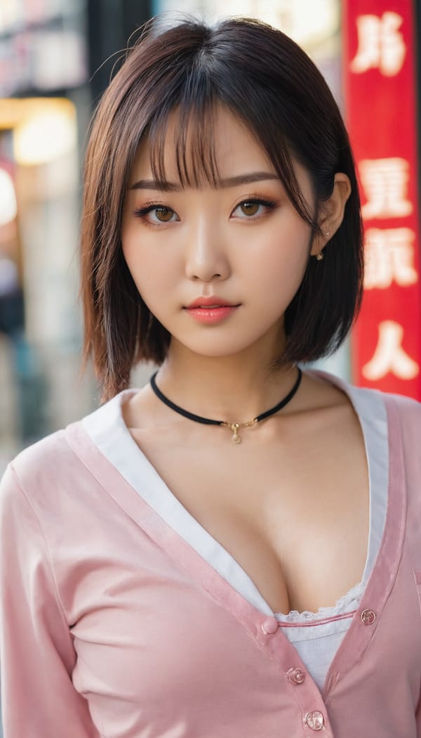 Tags: 21872187, SDXL
{"3": {"inputs": {"seed": 459008066660520, "steps": 32, "cfg": 5.3, "sampler_name": "dpmpp_2m", "scheduler": "karras", "denoise": 1.0, "model": ["27", 0], "positive": ["6", 0], "negative": ["7", 0], "latent_image": ["5", 0]}, "class_type": "KSampler"}, "4": {"inputs": {"ckpt_name": "juggernautxl.safetensors"}, "class_type": "CheckpointLoaderSimple"}, "5": {"inputs": {"width": 768, "height": 1344, "batch_size": 1}, "class_type": "EmptyLatentImage"}, "6": {"inputs": {"text": "24 year old girl, (japanese:1.02), (chinese:0.99), (seductive pose:1.12), (temptress:1.08), (detailed face:1.09), (beautiful eyes:1.12), (sexy lips:1.12), (idol:1.03), (cute:1.05), (double eyelids:1.09), (eyelashes:0.95), (seductive facial expression:1.00), (blush:0.99), (slim:0.97), (in a seductive pose:1.14), (large perky breasts:1.00), (cleavage:1.12), (thigh gap:0.96), (school uniform:1.11), choker, busy street, (detailed skin:1.01), (film:1.01), (RAW:1.08), (portra:1.02), (soft lighting:1.04), (natural looking skin:1.08), (candid cinema:1.06), (skin fuzz:1.04), (textured skin:1.03)", "clip": ["27", 1]}, "class_type": "CLIPTextEncode"}, "7": {"inputs": {"text": "(worst quality:1.08), (low resolution:1.09), (distorted:1.11), (open mouth:1.06), (bad hands:1.11), (watermark:1.12), (twisted:1.09)", "clip": ["27", 1]}, "class_type": "CLIPTextEncode"}, "8": {"inputs": {"samples": ["3", 0], "vae": ["4", 2]}, "class_type": "VAEDecode"}, "25": {"inputs": {"lora_name": "nudify_xl.safetensors", "strength_model": 0.11, "strength_clip": 0.36, "model": ["4", 0], "clip": ["4", 1]}, "class_type": "LoraLoader"}, "26": {"inputs": {"lora_name": "shirtlift_SDXL_v2.safetensors", "strength_model": 0.04, "strength_clip": 0.03, "model": ["25", 0], "clip": ["25", 1]}, "class_type": "LoraLoader"}, "27": {"inputs": {"lora_name": "PerfectEyesXL.safetensors", "strength_model": 0.12, "strength_clip": 0.18, "model": ["26", 0], "clip": ["26", 1]}, "class_type": "LoraLoader"}, "30": {"inputs": {"model_name": "4x_NMKD-Superscale-SP_178000_G.pth"}, "class_type": "UpscaleModelLoader"}, "31": {"inputs": {"upscale_model": ["30", 0], "image": ["8", 0]}, "class_type": "ImageUpscaleWithModel"}, "32": {"inputs": {"upscale_method": "lanczos", "scale_by": 0.5, "image": ["31", 0]}, "class_type": "ImageScaleBy"}, "33": {"inputs": {"pixels": ["32", 0], "vae": ["4", 2]}, "class_type": "VAEEncode"}, "34": {"inputs": {"seed": 459008066660520, "steps": 32, "cfg": 5.3, "sampler_name": "dpmpp_2m", "scheduler": "karras", "denoise": 0.3, "model": ["27", 0], "positive": ["6", 0], "negative": ["7", 0], "latent_image": ["33", 0]}, "class_type": "KSampler"}, "36": {"inputs": {"samples": ["34", 0], "vae": ["4", 2]}, "class_type": "VAEDecode"}, "39": {"inputs": {"filename_prefix": "comfyapi-1725143143907", "images": ["36", 0]}, "class_type": "SaveImage"}}