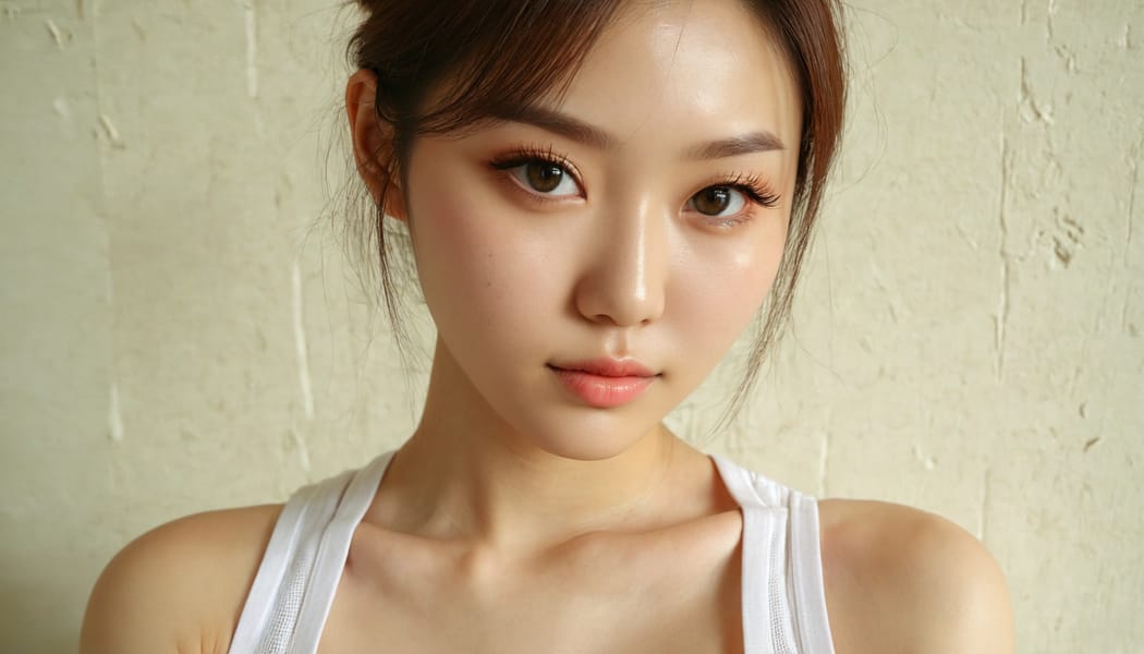 Tags: 21872187, SDXL
{"3": {"inputs": {"seed": 286808811256693, "steps": 64, "cfg": 7.32, "sampler_name": "dpmpp_2m", "scheduler": "karras", "denoise": 1.0, "model": ["27", 0], "positive": ["6", 0], "negative": ["7", 0], "latent_image": ["5", 0]}, "class_type": "KSampler"}, "4": {"inputs": {"ckpt_name": "juggernautxl.safetensors"}, "class_type": "CheckpointLoaderSimple"}, "5": {"inputs": {"width": 1344, "height": 768, "batch_size": 1}, "class_type": "EmptyLatentImage"}, "6": {"inputs": {"text": "25 year old girl, (korean:1.13), (ukrainian:1.13), (cute:0.99), (slim:1.00), (eyelashes:1.14), (beautiful eyes:0.96), (seductive pose:1.08), (seductive facial expression:0.98), (temptress:1.12), (blush:1.02), (double eyelids:0.96), (detailed face:0.98), (sexy lips:1.13), (pale skin:1.13), (in a seductive pose:1.10), (large perky breasts:1.00), (cleavage:1.01), (thigh gap:1.08), (white tanktop:1.10), busy street, (natural looking skin:1.02), (portra:1.00), (RAW:1.07), (detailed skin:1.03), (skin fuzz:1.00), (candid cinema:1.04), (soft lighting:1.01), (film:1.03), (textured skin:1.05)", "clip": ["27", 1]}, "class_type": "CLIPTextEncode"}, "7": {"inputs": {"text": "(low resolution:1.07), (open mouth:1.07), (worst quality:1.13), (watermark:1.11), (twisted:1.10), (bad hands:1.07), (distorted:1.06)", "clip": ["27", 1]}, "class_type": "CLIPTextEncode"}, "8": {"inputs": {"samples": ["3", 0], "vae": ["4", 2]}, "class_type": "VAEDecode"}, "25": {"inputs": {"lora_name": "nudify_xl.safetensors", "strength_model": 0.33, "strength_clip": 0.01, "model": ["4", 0], "clip": ["4", 1]}, "class_type": "LoraLoader"}, "26": {"inputs": {"lora_name": "shirtlift_SDXL_v2.safetensors", "strength_model": 0.03, "strength_clip": 0.03, "model": ["25", 0], "clip": ["25", 1]}, "class_type": "LoraLoader"}, "27": {"inputs": {"lora_name": "PerfectEyesXL.safetensors", "strength_model": 0.02, "strength_clip": 0.0, "model": ["26", 0], "clip": ["26", 1]}, "class_type": "LoraLoader"}, "30": {"inputs": {"model_name": "4x_NMKD-Superscale-SP_178000_G.pth"}, "class_type": "UpscaleModelLoader"}, "31": {"inputs": {"upscale_model": ["30", 0], "image": ["8", 0]}, "class_type": "ImageUpscaleWithModel"}, "32": {"inputs": {"upscale_method": "lanczos", "scale_by": 0.5, "image": ["31", 0]}, "class_type": "ImageScaleBy"}, "33": {"inputs": {"pixels": ["32", 0], "vae": ["4", 2]}, "class_type": "VAEEncode"}, "34": {"inputs": {"seed": 286808811256693, "steps": 64, "cfg": 7.32, "sampler_name": "dpmpp_2m", "scheduler": "karras", "denoise": 0.3, "model": ["27", 0], "positive": ["6", 0], "negative": ["7", 0], "latent_image": ["33", 0]}, "class_type": "KSampler"}, "36": {"inputs": {"samples": ["34", 0], "vae": ["4", 2]}, "class_type": "VAEDecode"}, "39": {"inputs": {"filename_prefix": "comfyapi-1713194379732", "images": ["36", 0]}, "class_type": "SaveImage"}}