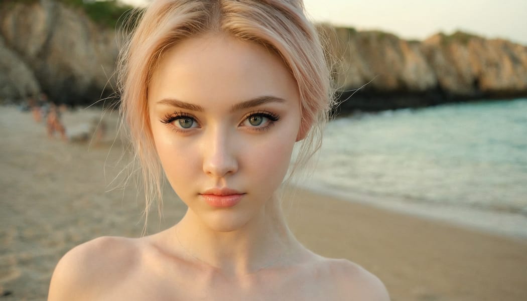 Tags: 21872187, SDXL
{"3": {"inputs": {"seed": 743076973282578, "steps": 32, "cfg": 5.05, "sampler_name": "dpmpp_2m", "scheduler": "karras", "denoise": 1.0, "model": ["27", 0], "positive": ["6", 0], "negative": ["7", 0], "latent_image": ["5", 0]}, "class_type": "KSampler"}, "4": {"inputs": {"ckpt_name": "juggernautxl.safetensors"}, "class_type": "CheckpointLoaderSimple"}, "5": {"inputs": {"width": 1344, "height": 768, "batch_size": 1}, "class_type": "EmptyLatentImage"}, "6": {"inputs": {"text": "18 year old girl, (russian:1.00), (double eyelids:0.95), (sexy lips:1.02), (beautiful eyes:1.12), (slim:1.02), (blush:1.02), (cute:1.07), (seductive facial expression:1.06), (pale skin:1.02), (eyelashes:1.10), (seductive pose:1.09), (temptress:1.11), (idol:1.00), (detailed face:1.06), (in a seductive pose:1.05), (large perky breasts:1.01), (cleavage:1.02), (thigh gap:1.09), wearing (bikini:0.96) at a beach, (candid cinema:1.09), (natural looking skin:1.08), (portra:1.07), (skin fuzz:1.07), (soft lighting:1.00), (textured skin:1.06), (RAW:1.07), (film:1.01), (detailed skin:1.08)", "clip": ["27", 1]}, "class_type": "CLIPTextEncode"}, "7": {"inputs": {"text": "(distorted:1.11), (twisted:1.10), (worst quality:1.05), (watermark:1.14), (low resolution:1.13), (open mouth:1.10), (bad hands:1.07)", "clip": ["27", 1]}, "class_type": "CLIPTextEncode"}, "8": {"inputs": {"samples": ["3", 0], "vae": ["4", 2]}, "class_type": "VAEDecode"}, "25": {"inputs": {"lora_name": "nudify_xl.safetensors", "strength_model": 0.12, "strength_clip": 0.05, "model": ["4", 0], "clip": ["4", 1]}, "class_type": "LoraLoader"}, "26": {"inputs": {"lora_name": "shirtlift_SDXL_v2.safetensors", "strength_model": 0.14, "strength_clip": 0.16, "model": ["25", 0], "clip": ["25", 1]}, "class_type": "LoraLoader"}, "27": {"inputs": {"lora_name": "PerfectEyesXL.safetensors", "strength_model": 0.16, "strength_clip": 0.02, "model": ["26", 0], "clip": ["26", 1]}, "class_type": "LoraLoader"}, "30": {"inputs": {"model_name": "4x_NMKD-Superscale-SP_178000_G.pth"}, "class_type": "UpscaleModelLoader"}, "31": {"inputs": {"upscale_model": ["30", 0], "image": ["8", 0]}, "class_type": "ImageUpscaleWithModel"}, "32": {"inputs": {"upscale_method": "lanczos", "scale_by": 0.5, "image": ["31", 0]}, "class_type": "ImageScaleBy"}, "33": {"inputs": {"pixels": ["32", 0], "vae": ["4", 2]}, "class_type": "VAEEncode"}, "34": {"inputs": {"seed": 743076973282578, "steps": 32, "cfg": 5.05, "sampler_name": "dpmpp_2m", "scheduler": "karras", "denoise": 0.3, "model": ["27", 0], "positive": ["6", 0], "negative": ["7", 0], "latent_image": ["33", 0]}, "class_type": "KSampler"}, "36": {"inputs": {"samples": ["34", 0], "vae": ["4", 2]}, "class_type": "VAEDecode"}, "39": {"inputs": {"filename_prefix": "comfyapi-1733707296430", "images": ["36", 0]}, "class_type": "SaveImage"}}