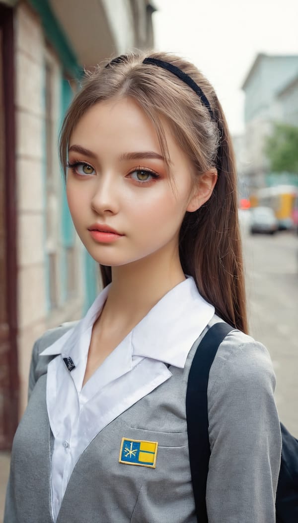 Tags: 21872187, SDXL
{"3": {"inputs": {"seed": 165881785742138, "steps": 64, "cfg": 5.6, "sampler_name": "dpmpp_2m", "scheduler": "karras", "denoise": 1.0, "model": ["27", 0], "positive": ["6", 0], "negative": ["7", 0], "latent_image": ["5", 0]}, "class_type": "KSampler"}, "4": {"inputs": {"ckpt_name": "juggernautxl.safetensors"}, "class_type": "CheckpointLoaderSimple"}, "5": {"inputs": {"width": 768, "height": 1344, "batch_size": 1}, "class_type": "EmptyLatentImage"}, "6": {"inputs": {"text": "20 year old girl, (ukrainian:1.10), (slim:1.05), (detailed face:1.06), (seductive pose:1.03), (beautiful eyes:1.14), (double eyelids:1.05), (blush:1.06), (temptress:0.98), (idol:1.12), (sexy lips:0.95), (eyelashes:0.97), (cute:1.12), (seductive facial expression:1.07), (perky ass:0.98), (exposed ass:1.08), (looking back:1.12), (sexy ass:0.95), (thigh gap:0.95), (school uniform:1.08), choker, busy street, (textured skin:1.08), (RAW:1.08), (detailed skin:1.09), (natural looking skin:1.04), (candid cinema:1.04), (skin fuzz:1.00), (film:1.07), (soft lighting:1.02)", "clip": ["27", 1]}, "class_type": "CLIPTextEncode"}, "7": {"inputs": {"text": "(distorted:1.12), (watermark:1.07), (low resolution:1.07), (open mouth:1.06), (twisted:1.12), (worst quality:1.08), (bad hands:1.11)", "clip": ["27", 1]}, "class_type": "CLIPTextEncode"}, "8": {"inputs": {"samples": ["3", 0], "vae": ["4", 2]}, "class_type": "VAEDecode"}, "25": {"inputs": {"lora_name": "nudify_xl.safetensors", "strength_model": 0.14, "strength_clip": 0.1, "model": ["4", 0], "clip": ["4", 1]}, "class_type": "LoraLoader"}, "26": {"inputs": {"lora_name": "shirtlift_SDXL_v2.safetensors", "strength_model": 0.03, "strength_clip": 0.17, "model": ["25", 0], "clip": ["25", 1]}, "class_type": "LoraLoader"}, "27": {"inputs": {"lora_name": "PerfectEyesXL.safetensors", "strength_model": 0.09, "strength_clip": 0.12, "model": ["26", 0], "clip": ["26", 1]}, "class_type": "LoraLoader"}, "30": {"inputs": {"model_name": "4x_NMKD-Superscale-SP_178000_G.pth"}, "class_type": "UpscaleModelLoader"}, "31": {"inputs": {"upscale_model": ["30", 0], "image": ["8", 0]}, "class_type": "ImageUpscaleWithModel"}, "32": {"inputs": {"upscale_method": "lanczos", "scale_by": 0.5, "image": ["31", 0]}, "class_type": "ImageScaleBy"}, "33": {"inputs": {"pixels": ["32", 0], "vae": ["4", 2]}, "class_type": "VAEEncode"}, "34": {"inputs": {"seed": 165881785742138, "steps": 64, "cfg": 5.6, "sampler_name": "dpmpp_2m", "scheduler": "karras", "denoise": 0.3, "model": ["27", 0], "positive": ["6", 0], "negative": ["7", 0], "latent_image": ["33", 0]}, "class_type": "KSampler"}, "36": {"inputs": {"samples": ["34", 0], "vae": ["4", 2]}, "class_type": "VAEDecode"}, "39": {"inputs": {"filename_prefix": "comfyapi-1718371099678", "images": ["36", 0]}, "class_type": "SaveImage"}}