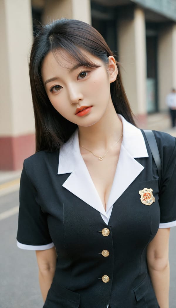 Tags: 21872187, SDXL
{"3": {"inputs": {"seed": 575000151002425, "steps": 32, "cfg": 5.91, "sampler_name": "dpmpp_2m", "scheduler": "karras", "denoise": 1.0, "model": ["27", 0], "positive": ["6", 0], "negative": ["7", 0], "latent_image": ["5", 0]}, "class_type": "KSampler"}, "4": {"inputs": {"ckpt_name": "leosamsHelloworldSDXL_helloworldSDXL32DPO.safetensors"}, "class_type": "CheckpointLoaderSimple"}, "5": {"inputs": {"width": 768, "height": 1344, "batch_size": 1}, "class_type": "EmptyLatentImage"}, "6": {"inputs": {"text": "26 year old girl, (korean:1.08), (chinese:1.07), (temptress:1.12), (pale skin:0.95), (eyelashes:1.14), (seductive facial expression:1.06), (slim:1.13), (beautiful eyes:1.11), (cute:1.09), (detailed face:1.10), (sexy lips:0.95), (seductive pose:0.98), (idol:1.08), (double eyelids:1.01), (in a seductive pose:1.01), (large perky breasts:1.10), (cleavage:1.11), (thigh gap:1.14), (school uniform:1.04), choker, busy street, (portra:1.05), (film:1.03), (candid cinema:1.03), (detailed skin:1.01), (soft lighting:1.02), (skin fuzz:1.04), (RAW:1.02), (natural looking skin:1.08), (textured skin:1.00)", "clip": ["27", 1]}, "class_type": "CLIPTextEncode"}, "7": {"inputs": {"text": "(distorted:1.06), (worst quality:1.09), (low resolution:1.06), (bad hands:1.12), (open mouth:1.12), (watermark:1.13), (twisted:1.06)", "clip": ["27", 1]}, "class_type": "CLIPTextEncode"}, "8": {"inputs": {"samples": ["3", 0], "vae": ["4", 2]}, "class_type": "VAEDecode"}, "25": {"inputs": {"lora_name": "nudify_xl.safetensors", "strength_model": 0.01, "strength_clip": 0.03, "model": ["4", 0], "clip": ["4", 1]}, "class_type": "LoraLoader"}, "26": {"inputs": {"lora_name": "shirtlift_SDXL_v2.safetensors", "strength_model": 0.02, "strength_clip": 0.19, "model": ["25", 0], "clip": ["25", 1]}, "class_type": "LoraLoader"}, "27": {"inputs": {"lora_name": "PerfectEyesXL.safetensors", "strength_model": 0.14, "strength_clip": 0.16, "model": ["26", 0], "clip": ["26", 1]}, "class_type": "LoraLoader"}, "30": {"inputs": {"model_name": "4x_NMKD-Superscale-SP_178000_G.pth"}, "class_type": "UpscaleModelLoader"}, "31": {"inputs": {"upscale_model": ["30", 0], "image": ["8", 0]}, "class_type": "ImageUpscaleWithModel"}, "32": {"inputs": {"upscale_method": "lanczos", "scale_by": 0.5, "image": ["31", 0]}, "class_type": "ImageScaleBy"}, "33": {"inputs": {"pixels": ["32", 0], "vae": ["4", 2]}, "class_type": "VAEEncode"}, "34": {"inputs": {"seed": 575000151002425, "steps": 32, "cfg": 5.91, "sampler_name": "dpmpp_2m", "scheduler": "karras", "denoise": 0.3, "model": ["27", 0], "positive": ["6", 0], "negative": ["7", 0], "latent_image": ["33", 0]}, "class_type": "KSampler"}, "36": {"inputs": {"samples": ["34", 0], "vae": ["4", 2]}, "class_type": "VAEDecode"}, "39": {"inputs": {"filename_prefix": "comfyapi-1707914307787", "images": ["36", 0]}, "class_type": "SaveImage"}}