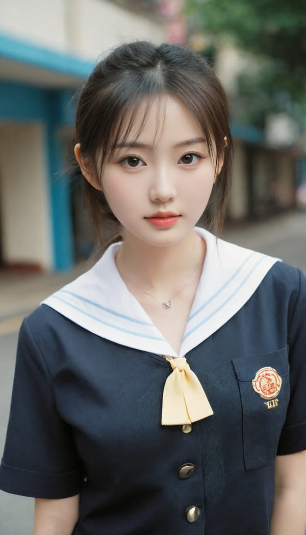 Tags: 21872187, SDXL
{"3": {"inputs": {"seed": 608139264941124, "steps": 32, "cfg": 5.21, "sampler_name": "dpmpp_2m", "scheduler": "karras", "denoise": 1.0, "model": ["27", 0], "positive": ["6", 0], "negative": ["7", 0], "latent_image": ["5", 0]}, "class_type": "KSampler"}, "4": {"inputs": {"ckpt_name": "leosamsHelloworldSDXL_helloworldSDXL32DPO.safetensors"}, "class_type": "CheckpointLoaderSimple"}, "5": {"inputs": {"width": 768, "height": 1344, "batch_size": 1}, "class_type": "EmptyLatentImage"}, "6": {"inputs": {"text": "25 year old girl, (chinese:1.05), (beautiful eyes:0.98), (idol:1.11), (double eyelids:1.10), (detailed face:1.13), (temptress:1.02), (sexy lips:0.98), (eyelashes:1.03), (slim:0.98), (seductive facial expression:0.95), (blush:1.01), (pale skin:0.96), (cute:1.11), (in a seductive pose:1.06), (large perky breasts:0.98), (cleavage:0.99), (thigh gap:0.96), (school uniform:1.10), choker, busy street, (soft lighting:1.04), (candid cinema:1.04), (textured skin:1.04), (skin fuzz:1.00), (film:1.03), (RAW:1.00), (portra:1.09), (detailed skin:1.09), (natural looking skin:1.04)", "clip": ["27", 1]}, "class_type": "CLIPTextEncode"}, "7": {"inputs": {"text": "(low resolution:1.10), (distorted:1.08), (twisted:1.12), (worst quality:1.12), (open mouth:1.10), (bad hands:1.13), (watermark:1.09)", "clip": ["27", 1]}, "class_type": "CLIPTextEncode"}, "8": {"inputs": {"samples": ["3", 0], "vae": ["4", 2]}, "class_type": "VAEDecode"}, "25": {"inputs": {"lora_name": "nudify_xl.safetensors", "strength_model": 0.3, "strength_clip": 0.01, "model": ["4", 0], "clip": ["4", 1]}, "class_type": "LoraLoader"}, "26": {"inputs": {"lora_name": "shirtlift_SDXL_v2.safetensors", "strength_model": 0.11, "strength_clip": 0.02, "model": ["25", 0], "clip": ["25", 1]}, "class_type": "LoraLoader"}, "27": {"inputs": {"lora_name": "PerfectEyesXL.safetensors", "strength_model": 0.03, "strength_clip": 0.18, "model": ["26", 0], "clip": ["26", 1]}, "class_type": "LoraLoader"}, "30": {"inputs": {"model_name": "4x_NMKD-Superscale-SP_178000_G.pth"}, "class_type": "UpscaleModelLoader"}, "31": {"inputs": {"upscale_model": ["30", 0], "image": ["8", 0]}, "class_type": "ImageUpscaleWithModel"}, "32": {"inputs": {"upscale_method": "lanczos", "scale_by": 0.5, "image": ["31", 0]}, "class_type": "ImageScaleBy"}, "33": {"inputs": {"pixels": ["32", 0], "vae": ["4", 2]}, "class_type": "VAEEncode"}, "34": {"inputs": {"seed": 608139264941124, "steps": 32, "cfg": 5.21, "sampler_name": "dpmpp_2m", "scheduler": "karras", "denoise": 0.3, "model": ["27", 0], "positive": ["6", 0], "negative": ["7", 0], "latent_image": ["33", 0]}, "class_type": "KSampler"}, "36": {"inputs": {"samples": ["34", 0], "vae": ["4", 2]}, "class_type": "VAEDecode"}, "39": {"inputs": {"filename_prefix": "comfyapi-1707764233036", "images": ["36", 0]}, "class_type": "SaveImage"}}