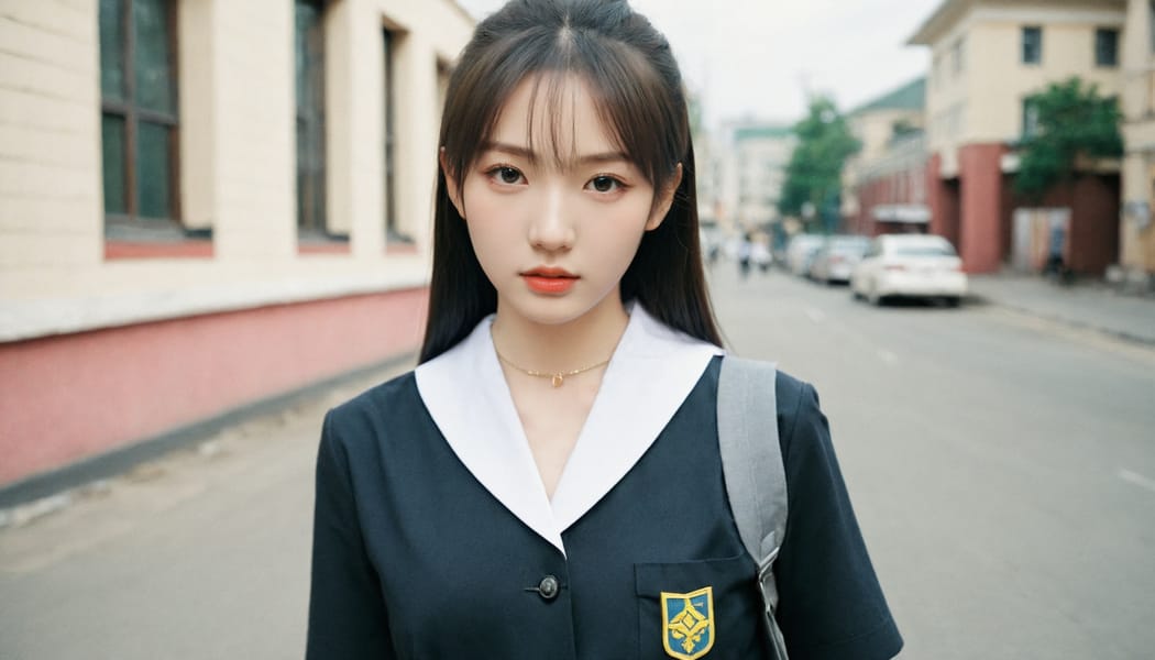 Tags: 21872187, SDXL
{"3": {"inputs": {"seed": 672029983657298, "steps": 64, "cfg": 5.48, "sampler_name": "dpmpp_2m", "scheduler": "karras", "denoise": 1.0, "model": ["27", 0], "positive": ["6", 0], "negative": ["7", 0], "latent_image": ["5", 0]}, "class_type": "KSampler"}, "4": {"inputs": {"ckpt_name": "leosamsHelloworldSDXL_helloworldSDXL32DPO.safetensors"}, "class_type": "CheckpointLoaderSimple"}, "5": {"inputs": {"width": 1344, "height": 768, "batch_size": 1}, "class_type": "EmptyLatentImage"}, "6": {"inputs": {"text": "28 year old girl, (ukrainian:1.01), (korean:1.09), (beautiful eyes:1.00), (sexy lips:0.97), (idol:1.04), (cute:0.97), (slim:1.09), (detailed face:0.95), (seductive facial expression:0.99), (blush:1.00), (double eyelids:0.99), (eyelashes:1.01), (pale skin:0.95), (seductive pose:1.03), (perky ass:0.97), (exposed ass:1.01), (looking back:1.09), (sexy ass:0.97), (thigh gap:1.03), (school uniform:1.13), choker, busy street, (soft lighting:1.03), (portra:1.07), (film:1.03), (skin fuzz:1.09), (natural looking skin:1.08), (RAW:1.03), (detailed skin:1.08), (textured skin:1.00), (candid cinema:1.06)", "clip": ["27", 1]}, "class_type": "CLIPTextEncode"}, "7": {"inputs": {"text": "(twisted:1.14), (watermark:1.10), (distorted:1.05), (open mouth:1.13), (bad hands:1.08), (worst quality:1.13), (low resolution:1.13)", "clip": ["27", 1]}, "class_type": "CLIPTextEncode"}, "8": {"inputs": {"samples": ["3", 0], "vae": ["4", 2]}, "class_type": "VAEDecode"}, "25": {"inputs": {"lora_name": "nudify_xl.safetensors", "strength_model": 0.0, "strength_clip": 0.3, "model": ["4", 0], "clip": ["4", 1]}, "class_type": "LoraLoader"}, "26": {"inputs": {"lora_name": "shirtlift_SDXL_v2.safetensors", "strength_model": 0.01, "strength_clip": 0.13, "model": ["25", 0], "clip": ["25", 1]}, "class_type": "LoraLoader"}, "27": {"inputs": {"lora_name": "PerfectEyesXL.safetensors", "strength_model": 0.1, "strength_clip": 0.11, "model": ["26", 0], "clip": ["26", 1]}, "class_type": "LoraLoader"}, "30": {"inputs": {"model_name": "4x_NMKD-Superscale-SP_178000_G.pth"}, "class_type": "UpscaleModelLoader"}, "31": {"inputs": {"upscale_model": ["30", 0], "image": ["8", 0]}, "class_type": "ImageUpscaleWithModel"}, "32": {"inputs": {"upscale_method": "lanczos", "scale_by": 0.5, "image": ["31", 0]}, "class_type": "ImageScaleBy"}, "33": {"inputs": {"pixels": ["32", 0], "vae": ["4", 2]}, "class_type": "VAEEncode"}, "34": {"inputs": {"seed": 672029983657298, "steps": 64, "cfg": 5.48, "sampler_name": "dpmpp_2m", "scheduler": "karras", "denoise": 0.3, "model": ["27", 0], "positive": ["6", 0], "negative": ["7", 0], "latent_image": ["33", 0]}, "class_type": "KSampler"}, "36": {"inputs": {"samples": ["34", 0], "vae": ["4", 2]}, "class_type": "VAEDecode"}, "39": {"inputs": {"filename_prefix": "comfyapi-1708253999280", "images": ["36", 0]}, "class_type": "SaveImage"}}