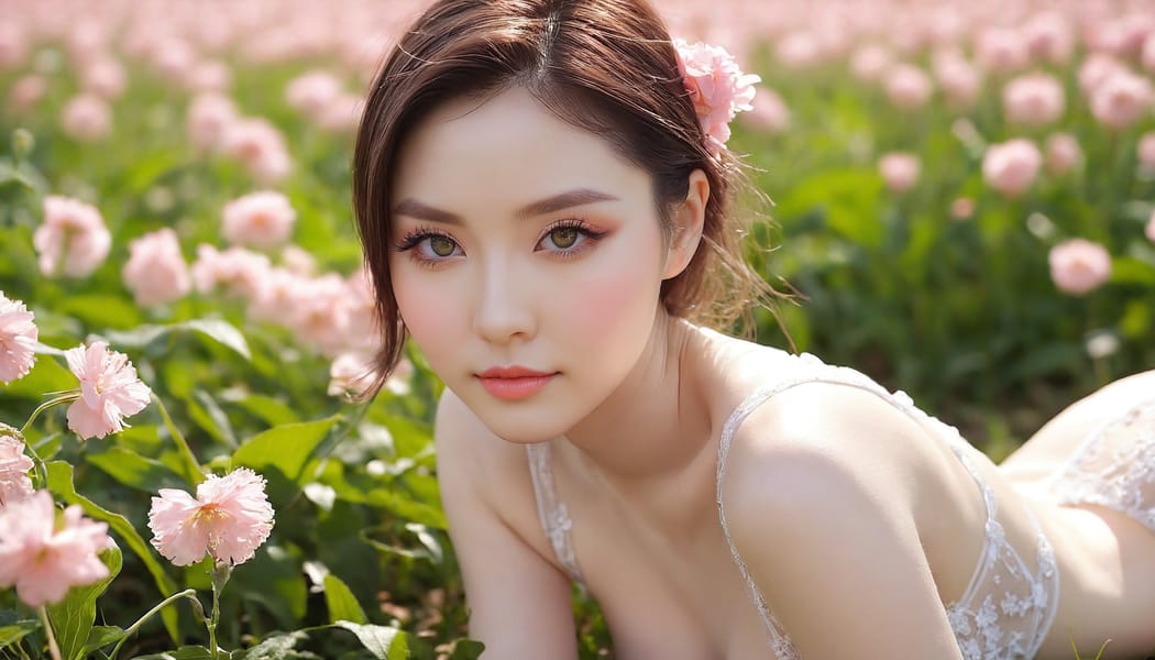 Tags: 21872187, SDXL
{"3": {"inputs": {"seed": 108926887625245, "steps": 32, "cfg": 7.92, "sampler_name": "dpmpp_2m", "scheduler": "karras", "denoise": 1.0, "model": ["27", 0], "positive": ["6", 0], "negative": ["7", 0], "latent_image": ["5", 0]}, "class_type": "KSampler"}, "4": {"inputs": {"ckpt_name": "juggernautxl.safetensors"}, "class_type": "CheckpointLoaderSimple"}, "5": {"inputs": {"width": 1344, "height": 768, "batch_size": 1}, "class_type": "EmptyLatentImage"}, "6": {"inputs": {"text": "28 year old girl, (slim:1.04), (beautiful eyes:1.12), (sexy lips:1.13), (blush:1.11), (double eyelids:1.00), (pale skin:1.06), (detailed face:1.06), (seductive pose:1.11), (idol:1.04), (eyelashes:1.05), (temptress:1.01), (cute:1.09), (seductive facial expression:1.13), (in a seductive pose:1.08), (large perky breasts:1.13), (cleavage:1.07), (thigh gap:1.05), wearing (translucent clothes:0.95) on a flower field, (portra:1.05), (textured skin:1.00), (detailed skin:1.06), (skin fuzz:1.08), (film:1.07), (natural looking skin:1.06), (RAW:1.08), (soft lighting:1.01), (candid cinema:1.04)", "clip": ["27", 1]}, "class_type": "CLIPTextEncode"}, "7": {"inputs": {"text": "(open mouth:1.12), (watermark:1.08), (distorted:1.07), (worst quality:1.11), (low resolution:1.05), (twisted:1.07), (bad hands:1.12)", "clip": ["27", 1]}, "class_type": "CLIPTextEncode"}, "8": {"inputs": {"samples": ["3", 0], "vae": ["4", 2]}, "class_type": "VAEDecode"}, "25": {"inputs": {"lora_name": "nudify_xl.safetensors", "strength_model": 0.29, "strength_clip": 0.24, "model": ["4", 0], "clip": ["4", 1]}, "class_type": "LoraLoader"}, "26": {"inputs": {"lora_name": "shirtlift_SDXL_v2.safetensors", "strength_model": 0.06, "strength_clip": 0.04, "model": ["25", 0], "clip": ["25", 1]}, "class_type": "LoraLoader"}, "27": {"inputs": {"lora_name": "PerfectEyesXL.safetensors", "strength_model": 0.08, "strength_clip": 0.15, "model": ["26", 0], "clip": ["26", 1]}, "class_type": "LoraLoader"}, "30": {"inputs": {"model_name": "4x_NMKD-Superscale-SP_178000_G.pth"}, "class_type": "UpscaleModelLoader"}, "31": {"inputs": {"upscale_model": ["30", 0], "image": ["8", 0]}, "class_type": "ImageUpscaleWithModel"}, "32": {"inputs": {"upscale_method": "lanczos", "scale_by": 0.5, "image": ["31", 0]}, "class_type": "ImageScaleBy"}, "33": {"inputs": {"pixels": ["32", 0], "vae": ["4", 2]}, "class_type": "VAEEncode"}, "34": {"inputs": {"seed": 108926887625245, "steps": 32, "cfg": 7.92, "sampler_name": "dpmpp_2m", "scheduler": "karras", "denoise": 0.3, "model": ["27", 0], "positive": ["6", 0], "negative": ["7", 0], "latent_image": ["33", 0]}, "class_type": "KSampler"}, "36": {"inputs": {"samples": ["34", 0], "vae": ["4", 2]}, "class_type": "VAEDecode"}, "39": {"inputs": {"filename_prefix": "comfyapi-1726481994713", "images": ["36", 0]}, "class_type": "SaveImage"}}