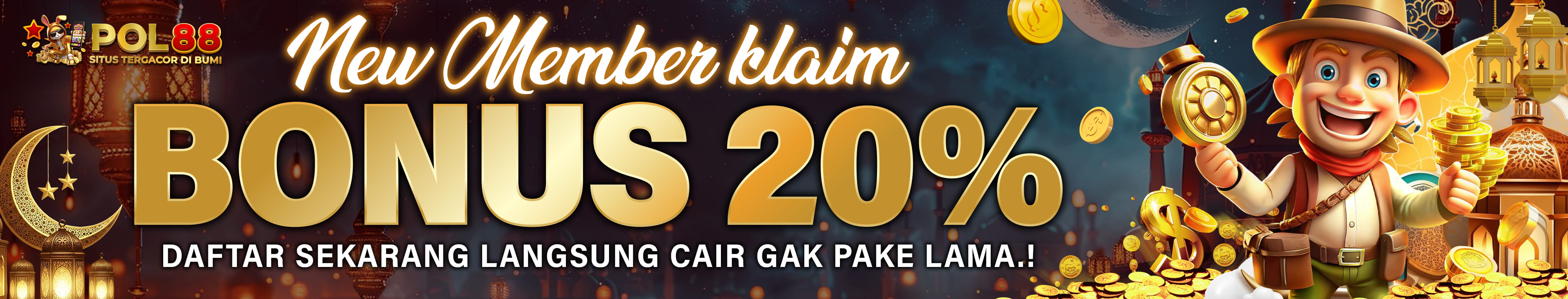 BONUS NEW MEMBER 20%