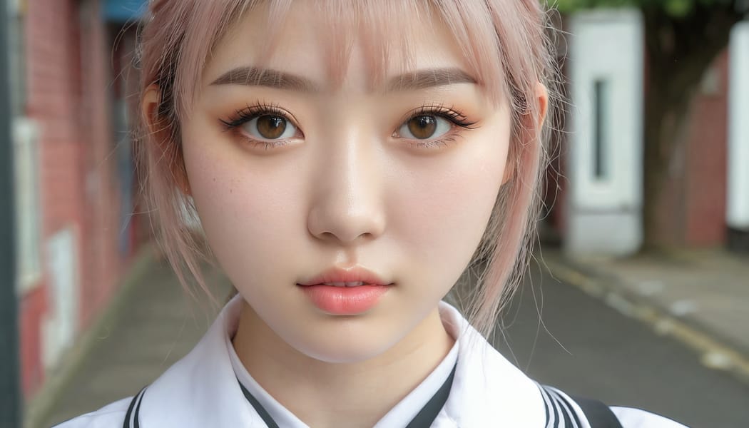 Tags: 21872187, SDXL
{"3": {"inputs": {"seed": 247823335954276, "steps": 32, "cfg": 6.98, "sampler_name": "dpmpp_2m", "scheduler": "karras", "denoise": 1.0, "model": ["27", 0], "positive": ["6", 0], "negative": ["7", 0], "latent_image": ["5", 0]}, "class_type": "KSampler"}, "4": {"inputs": {"ckpt_name": "juggernautxl.safetensors"}, "class_type": "CheckpointLoaderSimple"}, "5": {"inputs": {"width": 1344, "height": 768, "batch_size": 1}, "class_type": "EmptyLatentImage"}, "6": {"inputs": {"text": "18 year old girl, (irish:1.07), (korean:1.02), (beautiful eyes:1.14), (sexy lips:1.11), (blush:1.00), (detailed face:1.02), (idol:1.03), (double eyelids:1.12), (seductive pose:0.96), (cute:0.96), (pale skin:1.04), (slim:1.06), (temptress:1.12), (seductive facial expression:0.98), (eyelashes:0.99), (on all fours:0.96), (spreading ass cheeks:1.01), (from behind:1.11), (backboob:1.06), (school uniform:1.08), choker, busy street, (film:1.07), (candid cinema:1.01), (textured skin:1.01), (portra:1.05), (soft lighting:1.08), (natural looking skin:1.06), (detailed skin:1.06), (skin fuzz:1.09), (RAW:1.05)", "clip": ["27", 1]}, "class_type": "CLIPTextEncode"}, "7": {"inputs": {"text": "(distorted:1.05), (watermark:1.08), (low resolution:1.14), (twisted:1.13), (bad hands:1.11), (worst quality:1.06), (open mouth:1.06)", "clip": ["27", 1]}, "class_type": "CLIPTextEncode"}, "8": {"inputs": {"samples": ["3", 0], "vae": ["4", 2]}, "class_type": "VAEDecode"}, "25": {"inputs": {"lora_name": "nudify_xl.safetensors", "strength_model": 0.11, "strength_clip": 0.22, "model": ["4", 0], "clip": ["4", 1]}, "class_type": "LoraLoader"}, "26": {"inputs": {"lora_name": "shirtlift_SDXL_v2.safetensors", "strength_model": 0.08, "strength_clip": 0.08, "model": ["25", 0], "clip": ["25", 1]}, "class_type": "LoraLoader"}, "27": {"inputs": {"lora_name": "PerfectEyesXL.safetensors", "strength_model": 0.16, "strength_clip": 0.12, "model": ["26", 0], "clip": ["26", 1]}, "class_type": "LoraLoader"}, "30": {"inputs": {"model_name": "4x_NMKD-Superscale-SP_178000_G.pth"}, "class_type": "UpscaleModelLoader"}, "31": {"inputs": {"upscale_model": ["30", 0], "image": ["8", 0]}, "class_type": "ImageUpscaleWithModel"}, "32": {"inputs": {"upscale_method": "lanczos", "scale_by": 0.5, "image": ["31", 0]}, "class_type": "ImageScaleBy"}, "33": {"inputs": {"pixels": ["32", 0], "vae": ["4", 2]}, "class_type": "VAEEncode"}, "34": {"inputs": {"seed": 247823335954276, "steps": 32, "cfg": 6.98, "sampler_name": "dpmpp_2m", "scheduler": "karras", "denoise": 0.3, "model": ["27", 0], "positive": ["6", 0], "negative": ["7", 0], "latent_image": ["33", 0]}, "class_type": "KSampler"}, "36": {"inputs": {"samples": ["34", 0], "vae": ["4", 2]}, "class_type": "VAEDecode"}, "39": {"inputs": {"filename_prefix": "comfyapi-1724562858144", "images": ["36", 0]}, "class_type": "SaveImage"}}