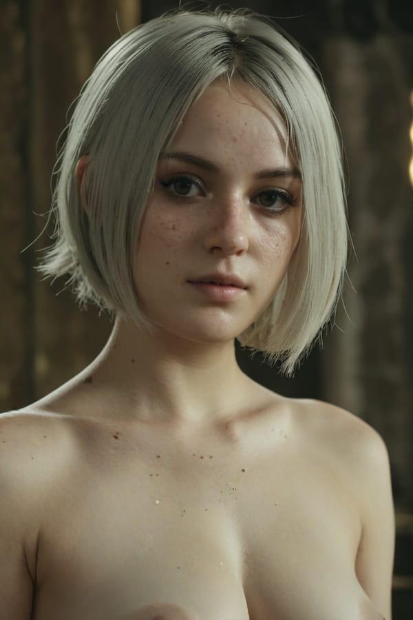 Tags: undefined
professional  cinematic photo, 2b nier automata, lace,  detailed natural skin and blemishes, close-up, face focus,  35mm photograph, professional, 4k, highly detailed, (freckles:0.3),  bare breasts, (topless:1.8), (small perky breasts:1.7)
Negative prompt: drawing, painting, crayon, sketch, graphite, impressionist, noisy, blurry, soft, deformed, ugly, (worst quality, low quality, normal quality, lowres, low details, oversaturated, undersaturated, overexposed, underexposed, grayscale, bw, bad photo, bad photography, bad art:1.4), (watermark, signature, text font, username, error, logo, words, letters, digits, autograph, trademark, name:1.2), (blur, blurry, grainy), morbid, ugly, asymmetrical, mutated malformed, mutilated, poorly lit, bad shadow, draft, cropped, out of frame, cut off, censored, jpeg artifacts, out of focus, glitch, duplicate, (airbrushed, cartoon, anime, semi-realistic, cgi, render, blender, digital art, manga, amateur:1.3), (3D ,3D Game, 3D Game Scene, 3D Character:1.1), (bad hands, bad anatomy, bad body, bad face, bad teeth, bad arms, bad legs, deformities:1.3)
Steps: 40, Sampler: DPM++ 2M, CFG scale: 7, Seed: 1288801950, Size: 768x1152, Model hash: aeb7e9e689, Model: juggernautXL_v8Rundiffusion, Version: v1.7.0