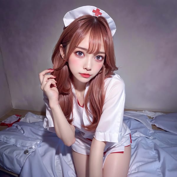 Tags: 21872187
<lora:JapaneseDollLikeness_v15:0.78>, <lora:taiwanDollLikeness_v20:0.23>, <lora:YaeMiko_Test:0.68>, (nurse outfit:1.05), hospital ward, (seductive pose:1.12), extremely detailed eyes, cute, (photorealistic:1.01), sexy lips, double eyelids, eyelashes, (long slim legs:1.19), (thigh gap:0.96), blush, delicate and beautiful girl, 1girl, solo, (dramatic:0.96)
Negative prompt: drawings, ugly, fat, disfigured, (worst quality:1.97)
Steps: 64, Sampler: DPM++ 2M Karras, CFG scale: 7.15, Seed: 884959212, Size: 768x768, Model hash: fc2511737a, Model: chilloutmix_NiPrunedFp32Fix, Seed resize from: -1x-1, Denoising strength: 0.4, Version: v1.2.1, Hires upscale: 2.5, Hires steps: 16, Hires upscaler: ESRGAN_4x