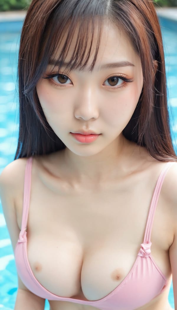 Tags: 21872187, SDXL
{"3": {"inputs": {"seed": 992453782181030, "steps": 64, "cfg": 6.39, "sampler_name": "dpmpp_2m", "scheduler": "karras", "denoise": 1.0, "model": ["27", 0], "positive": ["6", 0], "negative": ["7", 0], "latent_image": ["5", 0]}, "class_type": "KSampler"}, "4": {"inputs": {"ckpt_name": "juggernautxl.safetensors"}, "class_type": "CheckpointLoaderSimple"}, "5": {"inputs": {"width": 768, "height": 1344, "batch_size": 1}, "class_type": "EmptyLatentImage"}, "6": {"inputs": {"text": "19 year old girl, (chinese:1.10), (korean:1.10), (taiwanese:1.00), (seductive facial expression:0.97), (seductive pose:1.02), (temptress:1.11), (eyelashes:1.05), (idol:1.06), (sexy lips:0.97), (blush:0.96), (beautiful eyes:1.08), (slim:1.03), (cute:1.01), (pale skin:0.97), (double eyelids:1.05), (detailed face:1.11), (in a seductive pose:1.11), (large perky breasts:1.06), (cleavage:1.00), (thigh gap:1.11), (in a swimsuit:0.98) at a pool, (portra:1.05), (natural looking skin:1.04), (soft lighting:1.01), (RAW:1.02), (skin fuzz:1.04), (candid cinema:1.04), (film:1.05), (textured skin:1.00), (detailed skin:1.07)", "clip": ["27", 1]}, "class_type": "CLIPTextEncode"}, "7": {"inputs": {"text": "(worst quality:1.12), (distorted:1.12), (low resolution:1.06), (twisted:1.08), (watermark:1.11), (bad hands:1.05), (open mouth:1.05)", "clip": ["27", 1]}, "class_type": "CLIPTextEncode"}, "8": {"inputs": {"samples": ["3", 0], "vae": ["4", 2]}, "class_type": "VAEDecode"}, "25": {"inputs": {"lora_name": "nudify_xl.safetensors", "strength_model": 0.08, "strength_clip": 0.28, "model": ["4", 0], "clip": ["4", 1]}, "class_type": "LoraLoader"}, "26": {"inputs": {"lora_name": "shirtlift_SDXL_v2.safetensors", "strength_model": 0.08, "strength_clip": 0.12, "model": ["25", 0], "clip": ["25", 1]}, "class_type": "LoraLoader"}, "27": {"inputs": {"lora_name": "PerfectEyesXL.safetensors", "strength_model": 0.14, "strength_clip": 0.06, "model": ["26", 0], "clip": ["26", 1]}, "class_type": "LoraLoader"}, "30": {"inputs": {"model_name": "4x_NMKD-Superscale-SP_178000_G.pth"}, "class_type": "UpscaleModelLoader"}, "31": {"inputs": {"upscale_model": ["30", 0], "image": ["8", 0]}, "class_type": "ImageUpscaleWithModel"}, "32": {"inputs": {"upscale_method": "lanczos", "scale_by": 0.5, "image": ["31", 0]}, "class_type": "ImageScaleBy"}, "33": {"inputs": {"pixels": ["32", 0], "vae": ["4", 2]}, "class_type": "VAEEncode"}, "34": {"inputs": {"seed": 992453782181030, "steps": 64, "cfg": 6.39, "sampler_name": "dpmpp_2m", "scheduler": "karras", "denoise": 0.3, "model": ["27", 0], "positive": ["6", 0], "negative": ["7", 0], "latent_image": ["33", 0]}, "class_type": "KSampler"}, "36": {"inputs": {"samples": ["34", 0], "vae": ["4", 2]}, "class_type": "VAEDecode"}, "39": {"inputs": {"filename_prefix": "comfyapi-1727940596953", "images": ["36", 0]}, "class_type": "SaveImage"}}