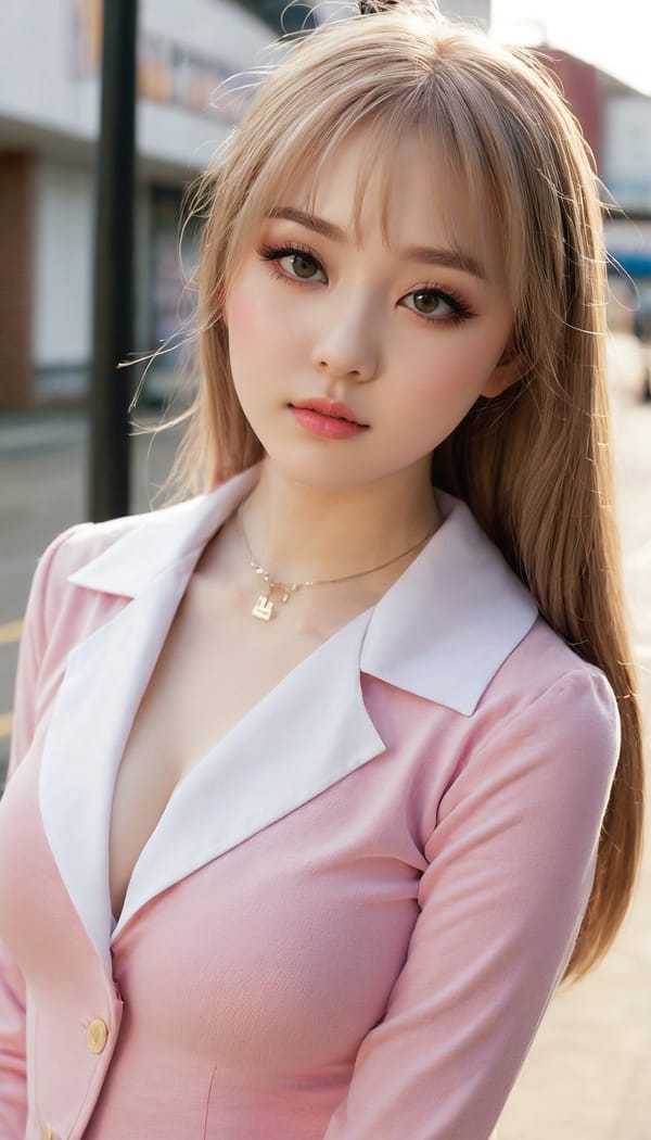 Tags: 21872187, SDXL
{"3": {"inputs": {"seed": 229874798879370, "steps": 32, "cfg": 6.07, "sampler_name": "dpmpp_2m", "scheduler": "karras", "denoise": 1.0, "model": ["27", 0], "positive": ["6", 0], "negative": ["7", 0], "latent_image": ["5", 0]}, "class_type": "KSampler"}, "4": {"inputs": {"ckpt_name": "juggernautxl.safetensors"}, "class_type": "CheckpointLoaderSimple"}, "5": {"inputs": {"width": 768, "height": 1344, "batch_size": 1}, "class_type": "EmptyLatentImage"}, "6": {"inputs": {"text": "18 year old girl, (temptress:1.01), (sexy lips:1.07), (idol:1.00), (eyelashes:1.07), (blush:1.04), (cute:1.04), (detailed face:0.96), (slim:0.97), (double eyelids:1.08), (seductive facial expression:1.03), (pale skin:0.97), (seductive pose:1.11), (in a seductive pose:1.08), (large perky breasts:1.14), (cleavage:0.99), (thigh gap:1.08), (school uniform:1.06), choker, busy street, (film:1.05), (RAW:1.04), (skin fuzz:1.05), (natural looking skin:1.01), (soft lighting:1.04), (candid cinema:1.06), (detailed skin:1.01), (portra:1.06), (textured skin:1.04)", "clip": ["27", 1]}, "class_type": "CLIPTextEncode"}, "7": {"inputs": {"text": "(open mouth:1.14), (low resolution:1.05), (bad hands:1.06), (worst quality:1.13), (twisted:1.12), (watermark:1.09), (distorted:1.05)", "clip": ["27", 1]}, "class_type": "CLIPTextEncode"}, "8": {"inputs": {"samples": ["3", 0], "vae": ["4", 2]}, "class_type": "VAEDecode"}, "25": {"inputs": {"lora_name": "nudify_xl.safetensors", "strength_model": 0.14, "strength_clip": 0.03, "model": ["4", 0], "clip": ["4", 1]}, "class_type": "LoraLoader"}, "26": {"inputs": {"lora_name": "shirtlift_SDXL_v2.safetensors", "strength_model": 0.02, "strength_clip": 0.14, "model": ["25", 0], "clip": ["25", 1]}, "class_type": "LoraLoader"}, "27": {"inputs": {"lora_name": "PerfectEyesXL.safetensors", "strength_model": 0.05, "strength_clip": 0.09, "model": ["26", 0], "clip": ["26", 1]}, "class_type": "LoraLoader"}, "30": {"inputs": {"model_name": "4x_NMKD-Superscale-SP_178000_G.pth"}, "class_type": "UpscaleModelLoader"}, "31": {"inputs": {"upscale_model": ["30", 0], "image": ["8", 0]}, "class_type": "ImageUpscaleWithModel"}, "32": {"inputs": {"upscale_method": "lanczos", "scale_by": 0.5, "image": ["31", 0]}, "class_type": "ImageScaleBy"}, "33": {"inputs": {"pixels": ["32", 0], "vae": ["4", 2]}, "class_type": "VAEEncode"}, "34": {"inputs": {"seed": 229874798879370, "steps": 32, "cfg": 6.07, "sampler_name": "dpmpp_2m", "scheduler": "karras", "denoise": 0.3, "model": ["27", 0], "positive": ["6", 0], "negative": ["7", 0], "latent_image": ["33", 0]}, "class_type": "KSampler"}, "36": {"inputs": {"samples": ["34", 0], "vae": ["4", 2]}, "class_type": "VAEDecode"}, "39": {"inputs": {"filename_prefix": "comfyapi-1726751292430", "images": ["36", 0]}, "class_type": "SaveImage"}}