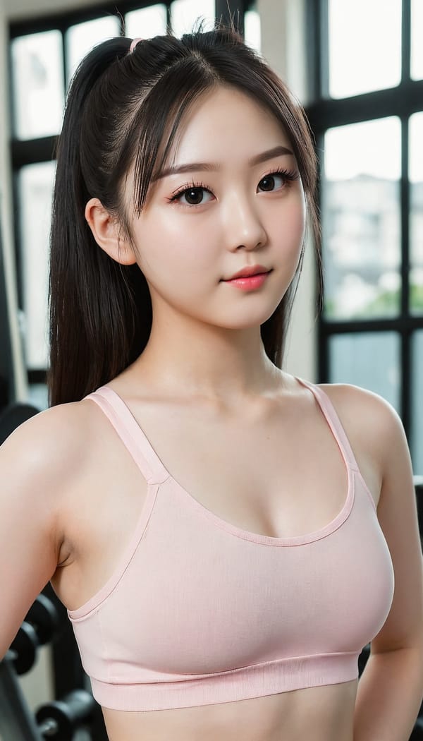 Tags: 21872187, SDXL
{"3": {"inputs": {"seed": 948934137618686, "steps": 64, "cfg": 5.31, "sampler_name": "dpmpp_2m", "scheduler": "karras", "denoise": 1.0, "model": ["27", 0], "positive": ["6", 0], "negative": ["7", 0], "latent_image": ["5", 0]}, "class_type": "KSampler"}, "4": {"inputs": {"ckpt_name": "juggernautXL_v8Rundiffusion.safetensors"}, "class_type": "CheckpointLoaderSimple"}, "5": {"inputs": {"width": 768, "height": 1344, "batch_size": 1}, "class_type": "EmptyLatentImage"}, "6": {"inputs": {"text": "21 year old girl, (japanese:0.97), (eyelashes:1.13), (sexy lips:0.98), (pale skin:1.11), (double eyelids:1.09), (detailed face:1.09), (seductive pose:0.98), (seductive facial expression:1.05), (slim:1.14), (temptress:0.99), (beautiful eyes:0.96), (blush:1.10), (idol:0.95), (perky ass:1.10), (exposed ass:1.11), (looking back:0.99), (sexy ass:1.10), (thigh gap:1.04), (in skimpy gym outfit:1.12) at a gym, (portra:1.05), (film:1.07), (textured skin:1.05), (detailed skin:1.07), (skin fuzz:1.09), (soft lighting:1.08), (natural looking skin:1.03), (candid cinema:1.05), (RAW:1.02)", "clip": ["27", 1]}, "class_type": "CLIPTextEncode"}, "7": {"inputs": {"text": "(bad hands:1.10), (low resolution:1.07), (twisted:1.07), (open mouth:1.11), (distorted:1.13), (watermark:1.06), (worst quality:1.08)", "clip": ["27", 1]}, "class_type": "CLIPTextEncode"}, "8": {"inputs": {"samples": ["3", 0], "vae": ["4", 2]}, "class_type": "VAEDecode"}, "25": {"inputs": {"lora_name": "nudify_xl.safetensors", "strength_model": 0.14, "strength_clip": 0.35, "model": ["4", 0], "clip": ["4", 1]}, "class_type": "LoraLoader"}, "26": {"inputs": {"lora_name": "shirtlift_SDXL_v2.safetensors", "strength_model": 0.0, "strength_clip": 0.13, "model": ["25", 0], "clip": ["25", 1]}, "class_type": "LoraLoader"}, "27": {"inputs": {"lora_name": "PerfectEyesXL.safetensors", "strength_model": 0.06, "strength_clip": 0.18, "model": ["26", 0], "clip": ["26", 1]}, "class_type": "LoraLoader"}, "30": {"inputs": {"model_name": "4x_NMKD-Superscale-SP_178000_G.pth"}, "class_type": "UpscaleModelLoader"}, "31": {"inputs": {"upscale_model": ["30", 0], "image": ["8", 0]}, "class_type": "ImageUpscaleWithModel"}, "32": {"inputs": {"upscale_method": "lanczos", "scale_by": 0.5, "image": ["31", 0]}, "class_type": "ImageScaleBy"}, "33": {"inputs": {"pixels": ["32", 0], "vae": ["4", 2]}, "class_type": "VAEEncode"}, "34": {"inputs": {"seed": 948934137618686, "steps": 64, "cfg": 5.31, "sampler_name": "dpmpp_2m", "scheduler": "karras", "denoise": 0.3, "model": ["27", 0], "positive": ["6", 0], "negative": ["7", 0], "latent_image": ["33", 0]}, "class_type": "KSampler"}, "36": {"inputs": {"samples": ["34", 0], "vae": ["4", 2]}, "class_type": "VAEDecode"}, "39": {"inputs": {"filename_prefix": "comfyapi-1707405354386", "images": ["36", 0]}, "class_type": "SaveImage"}}