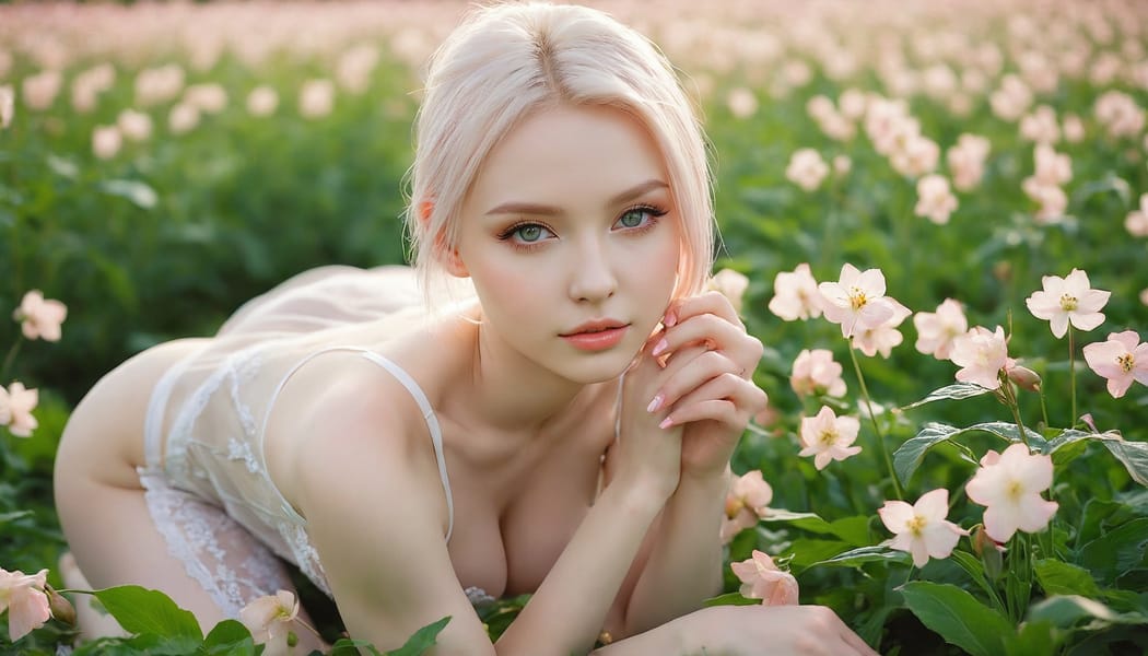 Tags: 21872187, SDXL
{"3": {"inputs": {"seed": 419356115427664, "steps": 64, "cfg": 6.61, "sampler_name": "dpmpp_2m", "scheduler": "karras", "denoise": 1.0, "model": ["27", 0], "positive": ["6", 0], "negative": ["7", 0], "latent_image": ["5", 0]}, "class_type": "KSampler"}, "4": {"inputs": {"ckpt_name": "juggernautxl.safetensors"}, "class_type": "CheckpointLoaderSimple"}, "5": {"inputs": {"width": 1344, "height": 768, "batch_size": 1}, "class_type": "EmptyLatentImage"}, "6": {"inputs": {"text": "21 year old girl, (ukrainian:1.02), (seductive pose:1.05), (seductive facial expression:1.07), (beautiful eyes:1.14), (idol:1.06), (sexy lips:1.14), (pale skin:1.14), (slim:1.01), (cute:1.00), (blush:1.08), (eyelashes:0.99), (double eyelids:0.98), (temptress:1.12), (detailed face:1.14), (on all fours:1.01), (spreading ass cheeks:0.98), (from behind:1.14), (backboob:0.95), wearing (translucent clothes:0.96) on a flower field, (natural looking skin:1.02), (RAW:1.01), (candid cinema:1.06), (detailed skin:1.00), (film:1.04), (portra:1.07), (soft lighting:1.05), (skin fuzz:1.02), (textured skin:1.05)", "clip": ["27", 1]}, "class_type": "CLIPTextEncode"}, "7": {"inputs": {"text": "(watermark:1.14), (twisted:1.11), (worst quality:1.07), (bad hands:1.14), (low resolution:1.12), (open mouth:1.10), (distorted:1.06)", "clip": ["27", 1]}, "class_type": "CLIPTextEncode"}, "8": {"inputs": {"samples": ["3", 0], "vae": ["4", 2]}, "class_type": "VAEDecode"}, "25": {"inputs": {"lora_name": "nudify_xl.safetensors", "strength_model": 0.19, "strength_clip": 0.11, "model": ["4", 0], "clip": ["4", 1]}, "class_type": "LoraLoader"}, "26": {"inputs": {"lora_name": "shirtlift_SDXL_v2.safetensors", "strength_model": 0.11, "strength_clip": 0.19, "model": ["25", 0], "clip": ["25", 1]}, "class_type": "LoraLoader"}, "27": {"inputs": {"lora_name": "PerfectEyesXL.safetensors", "strength_model": 0.13, "strength_clip": 0.18, "model": ["26", 0], "clip": ["26", 1]}, "class_type": "LoraLoader"}, "30": {"inputs": {"model_name": "4x_NMKD-Superscale-SP_178000_G.pth"}, "class_type": "UpscaleModelLoader"}, "31": {"inputs": {"upscale_model": ["30", 0], "image": ["8", 0]}, "class_type": "ImageUpscaleWithModel"}, "32": {"inputs": {"upscale_method": "lanczos", "scale_by": 0.5, "image": ["31", 0]}, "class_type": "ImageScaleBy"}, "33": {"inputs": {"pixels": ["32", 0], "vae": ["4", 2]}, "class_type": "VAEEncode"}, "34": {"inputs": {"seed": 419356115427664, "steps": 64, "cfg": 6.61, "sampler_name": "dpmpp_2m", "scheduler": "karras", "denoise": 0.3, "model": ["27", 0], "positive": ["6", 0], "negative": ["7", 0], "latent_image": ["33", 0]}, "class_type": "KSampler"}, "36": {"inputs": {"samples": ["34", 0], "vae": ["4", 2]}, "class_type": "VAEDecode"}, "39": {"inputs": {"filename_prefix": "comfyapi-1735704644067", "images": ["36", 0]}, "class_type": "SaveImage"}}