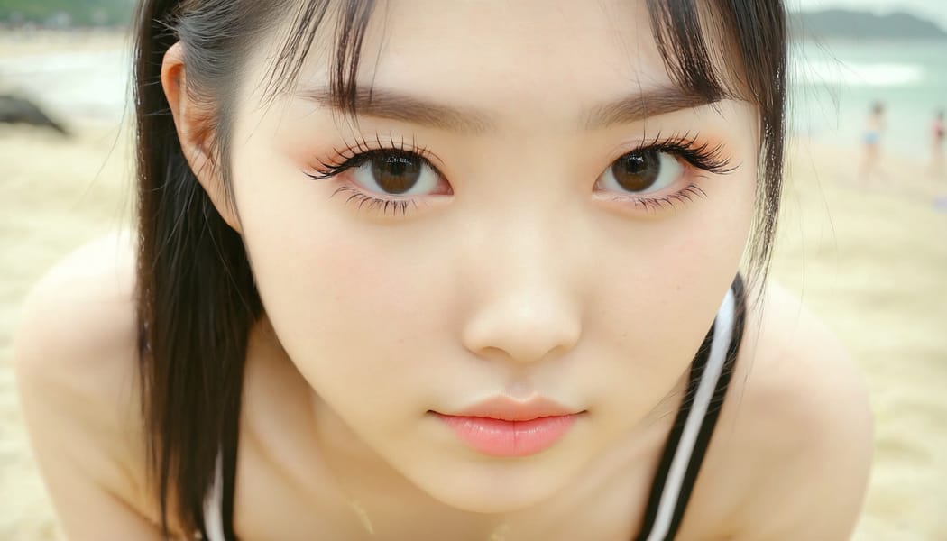 Tags: 21872187, SDXL
{"3": {"inputs": {"seed": 330115745861606, "steps": 32, "cfg": 7.23, "sampler_name": "dpmpp_2m", "scheduler": "karras", "denoise": 1.0, "model": ["27", 0], "positive": ["6", 0], "negative": ["7", 0], "latent_image": ["5", 0]}, "class_type": "KSampler"}, "4": {"inputs": {"ckpt_name": "juggernautxl.safetensors"}, "class_type": "CheckpointLoaderSimple"}, "5": {"inputs": {"width": 1344, "height": 768, "batch_size": 1}, "class_type": "EmptyLatentImage"}, "6": {"inputs": {"text": "20 year old girl, (chinese:1.03), (korean:1.11), (eyelashes:1.08), (beautiful eyes:1.01), (temptress:1.06), (pale skin:1.09), (blush:0.97), (detailed face:1.10), (seductive facial expression:0.96), (double eyelids:1.04), (cute:1.02), (slim:1.11), (idol:1.04), (on all fours:0.95), (spreading ass cheeks:1.14), (from behind:1.04), (backboob:1.11), wearing (bikini:1.09) at a beach, (candid cinema:1.01), (soft lighting:1.04), (portra:1.03), (textured skin:1.02), (natural looking skin:1.08), (detailed skin:1.04), (film:1.04), (RAW:1.08), (skin fuzz:1.02)", "clip": ["27", 1]}, "class_type": "CLIPTextEncode"}, "7": {"inputs": {"text": "(bad hands:1.06), (twisted:1.13), (worst quality:1.06), (distorted:1.14), (watermark:1.14), (low resolution:1.10), (open mouth:1.08)", "clip": ["27", 1]}, "class_type": "CLIPTextEncode"}, "8": {"inputs": {"samples": ["3", 0], "vae": ["4", 2]}, "class_type": "VAEDecode"}, "25": {"inputs": {"lora_name": "nudify_xl.safetensors", "strength_model": 0.34, "strength_clip": 0.39, "model": ["4", 0], "clip": ["4", 1]}, "class_type": "LoraLoader"}, "26": {"inputs": {"lora_name": "shirtlift_SDXL_v2.safetensors", "strength_model": 0.12, "strength_clip": 0.09, "model": ["25", 0], "clip": ["25", 1]}, "class_type": "LoraLoader"}, "27": {"inputs": {"lora_name": "PerfectEyesXL.safetensors", "strength_model": 0.13, "strength_clip": 0.04, "model": ["26", 0], "clip": ["26", 1]}, "class_type": "LoraLoader"}, "30": {"inputs": {"model_name": "4x_NMKD-Superscale-SP_178000_G.pth"}, "class_type": "UpscaleModelLoader"}, "31": {"inputs": {"upscale_model": ["30", 0], "image": ["8", 0]}, "class_type": "ImageUpscaleWithModel"}, "32": {"inputs": {"upscale_method": "lanczos", "scale_by": 0.5, "image": ["31", 0]}, "class_type": "ImageScaleBy"}, "33": {"inputs": {"pixels": ["32", 0], "vae": ["4", 2]}, "class_type": "VAEEncode"}, "34": {"inputs": {"seed": 330115745861606, "steps": 32, "cfg": 7.23, "sampler_name": "dpmpp_2m", "scheduler": "karras", "denoise": 0.3, "model": ["27", 0], "positive": ["6", 0], "negative": ["7", 0], "latent_image": ["33", 0]}, "class_type": "KSampler"}, "36": {"inputs": {"samples": ["34", 0], "vae": ["4", 2]}, "class_type": "VAEDecode"}, "39": {"inputs": {"filename_prefix": "comfyapi-1725887207291", "images": ["36", 0]}, "class_type": "SaveImage"}}