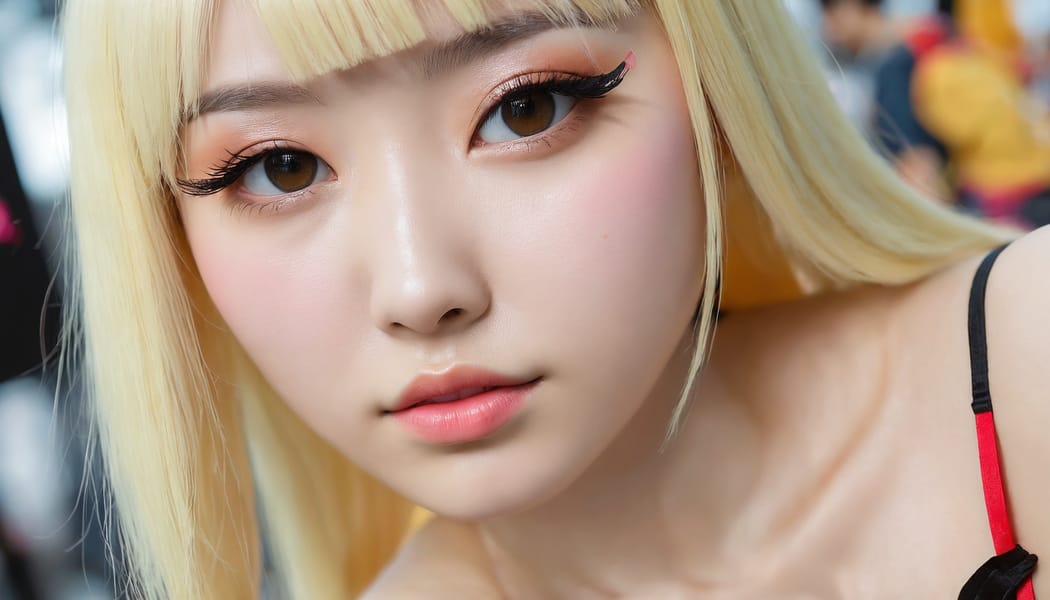 Tags: 21872187, SDXL
{"3": {"inputs": {"seed": 880441637104109, "steps": 32, "cfg": 6.61, "sampler_name": "dpmpp_2m", "scheduler": "karras", "denoise": 1.0, "model": ["27", 0], "positive": ["6", 0], "negative": ["7", 0], "latent_image": ["5", 0]}, "class_type": "KSampler"}, "4": {"inputs": {"ckpt_name": "juggernautxl.safetensors"}, "class_type": "CheckpointLoaderSimple"}, "5": {"inputs": {"width": 1344, "height": 768, "batch_size": 1}, "class_type": "EmptyLatentImage"}, "6": {"inputs": {"text": "24 year old girl, (chinese:0.99), (russian:0.98), (ukrainian:1.03), (sexy lips:1.06), (slim:1.08), (cute:1.03), (temptress:1.13), (blush:0.99), (eyelashes:1.04), (seductive facial expression:1.01), (seductive pose:1.12), (pale skin:1.08), (beautiful eyes:1.07), (double eyelids:1.11), (detailed face:0.99), (perky ass:0.99), (exposed ass:1.04), (looking back:1.05), (sexy ass:1.13), (thigh gap:1.01), (in a cosplay:1.10) at comiket posing for camera, (soft lighting:1.01), (skin fuzz:1.03), (textured skin:1.07), (film:1.00), (detailed skin:1.01), (natural looking skin:1.05), (candid cinema:1.02), (portra:1.07), (RAW:1.01)", "clip": ["27", 1]}, "class_type": "CLIPTextEncode"}, "7": {"inputs": {"text": "(low resolution:1.11), (bad hands:1.11), (distorted:1.11), (open mouth:1.11), (watermark:1.08), (twisted:1.14), (worst quality:1.07)", "clip": ["27", 1]}, "class_type": "CLIPTextEncode"}, "8": {"inputs": {"samples": ["3", 0], "vae": ["4", 2]}, "class_type": "VAEDecode"}, "25": {"inputs": {"lora_name": "nudify_xl.safetensors", "strength_model": 0.06, "strength_clip": 0.18, "model": ["4", 0], "clip": ["4", 1]}, "class_type": "LoraLoader"}, "26": {"inputs": {"lora_name": "shirtlift_SDXL_v2.safetensors", "strength_model": 0.11, "strength_clip": 0.1, "model": ["25", 0], "clip": ["25", 1]}, "class_type": "LoraLoader"}, "27": {"inputs": {"lora_name": "PerfectEyesXL.safetensors", "strength_model": 0.09, "strength_clip": 0.06, "model": ["26", 0], "clip": ["26", 1]}, "class_type": "LoraLoader"}, "30": {"inputs": {"model_name": "4x_NMKD-Superscale-SP_178000_G.pth"}, "class_type": "UpscaleModelLoader"}, "31": {"inputs": {"upscale_model": ["30", 0], "image": ["8", 0]}, "class_type": "ImageUpscaleWithModel"}, "32": {"inputs": {"upscale_method": "lanczos", "scale_by": 0.5, "image": ["31", 0]}, "class_type": "ImageScaleBy"}, "33": {"inputs": {"pixels": ["32", 0], "vae": ["4", 2]}, "class_type": "VAEEncode"}, "34": {"inputs": {"seed": 880441637104109, "steps": 32, "cfg": 6.61, "sampler_name": "dpmpp_2m", "scheduler": "karras", "denoise": 0.3, "model": ["27", 0], "positive": ["6", 0], "negative": ["7", 0], "latent_image": ["33", 0]}, "class_type": "KSampler"}, "36": {"inputs": {"samples": ["34", 0], "vae": ["4", 2]}, "class_type": "VAEDecode"}, "39": {"inputs": {"filename_prefix": "comfyapi-1724029345072", "images": ["36", 0]}, "class_type": "SaveImage"}}