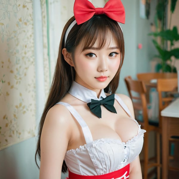 Tags: 21872187, SDXL
{"3": {"inputs": {"seed": 323551159004981, "steps": 32, "cfg": 6.77, "sampler_name": "dpmpp_2m", "scheduler": "karras", "denoise": 1.0, "model": ["27", 0], "positive": ["6", 0], "negative": ["7", 0], "latent_image": ["5", 0]}, "class_type": "KSampler"}, "4": {"inputs": {"ckpt_name": "juggernautxl.safetensors"}, "class_type": "CheckpointLoaderSimple"}, "5": {"inputs": {"width": 1024, "height": 1024, "batch_size": 1}, "class_type": "EmptyLatentImage"}, "6": {"inputs": {"text": "25 year old girl, (chinese:0.99), (irish:0.96), (cute:1.14), (beautiful eyes:1.04), (idol:1.07), (seductive facial expression:1.13), (temptress:1.10), (seductive pose:0.99), (slim:1.08), (blush:0.99), (pale skin:1.04), (sexy lips:1.01), (double eyelids:1.10), (on all fours:1.05), (spreading ass cheeks:1.09), (from behind:1.12), (backboob:1.04), in a (skimpy maid costume:0.95) working at a maid cafe, choker, bowtie, headband, pleated skirt, (detailed skin:1.01), (textured skin:1.00), (candid cinema:1.05), (RAW:1.06), (film:1.01), (soft lighting:1.06), (portra:1.01), (skin fuzz:1.04), (natural looking skin:1.08)", "clip": ["27", 1]}, "class_type": "CLIPTextEncode"}, "7": {"inputs": {"text": "(twisted:1.12), (distorted:1.14), (bad hands:1.06), (watermark:1.06), (worst quality:1.14), (low resolution:1.08), (open mouth:1.05)", "clip": ["27", 1]}, "class_type": "CLIPTextEncode"}, "8": {"inputs": {"samples": ["3", 0], "vae": ["4", 2]}, "class_type": "VAEDecode"}, "25": {"inputs": {"lora_name": "nudify_xl.safetensors", "strength_model": 0.15, "strength_clip": 0.33, "model": ["4", 0], "clip": ["4", 1]}, "class_type": "LoraLoader"}, "26": {"inputs": {"lora_name": "shirtlift_SDXL_v2.safetensors", "strength_model": 0.05, "strength_clip": 0.12, "model": ["25", 0], "clip": ["25", 1]}, "class_type": "LoraLoader"}, "27": {"inputs": {"lora_name": "PerfectEyesXL.safetensors", "strength_model": 0.07, "strength_clip": 0.04, "model": ["26", 0], "clip": ["26", 1]}, "class_type": "LoraLoader"}, "30": {"inputs": {"model_name": "4x_NMKD-Superscale-SP_178000_G.pth"}, "class_type": "UpscaleModelLoader"}, "31": {"inputs": {"upscale_model": ["30", 0], "image": ["8", 0]}, "class_type": "ImageUpscaleWithModel"}, "32": {"inputs": {"upscale_method": "lanczos", "scale_by": 0.5, "image": ["31", 0]}, "class_type": "ImageScaleBy"}, "33": {"inputs": {"pixels": ["32", 0], "vae": ["4", 2]}, "class_type": "VAEEncode"}, "34": {"inputs": {"seed": 323551159004981, "steps": 32, "cfg": 6.77, "sampler_name": "dpmpp_2m", "scheduler": "karras", "denoise": 0.3, "model": ["27", 0], "positive": ["6", 0], "negative": ["7", 0], "latent_image": ["33", 0]}, "class_type": "KSampler"}, "36": {"inputs": {"samples": ["34", 0], "vae": ["4", 2]}, "class_type": "VAEDecode"}, "39": {"inputs": {"filename_prefix": "comfyapi-1733966371596", "images": ["36", 0]}, "class_type": "SaveImage"}}