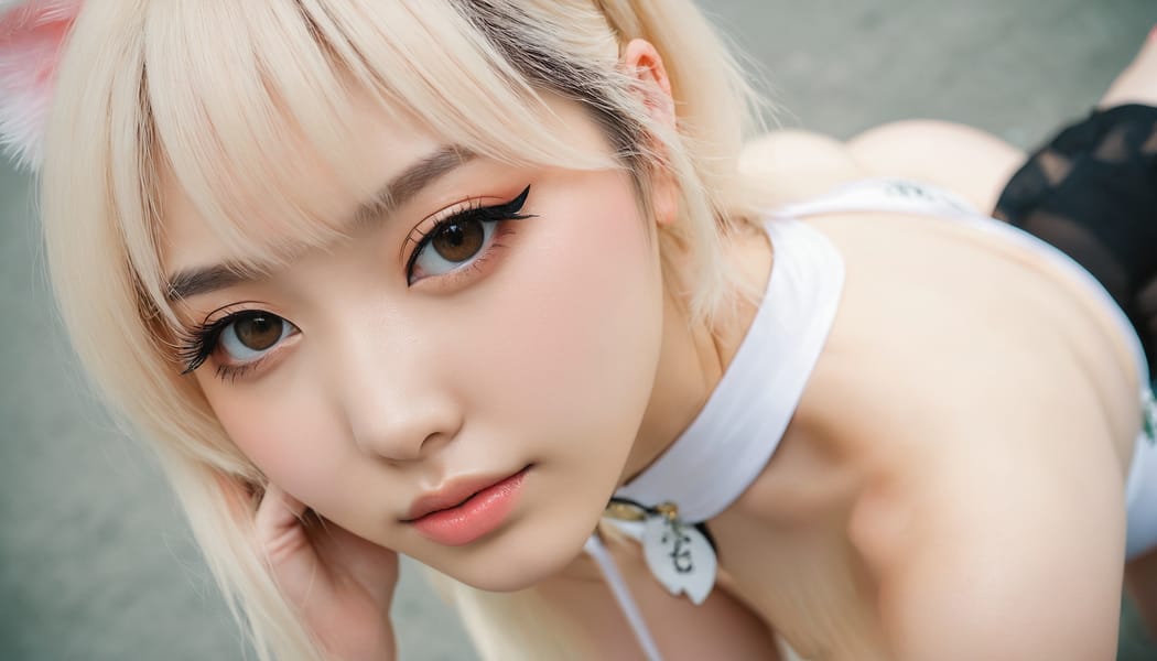 Tags: 21872187, SDXL
{"3": {"inputs": {"seed": 935324629124830, "steps": 32, "cfg": 5.96, "sampler_name": "dpmpp_2m", "scheduler": "karras", "denoise": 1.0, "model": ["27", 0], "positive": ["6", 0], "negative": ["7", 0], "latent_image": ["5", 0]}, "class_type": "KSampler"}, "4": {"inputs": {"ckpt_name": "juggernautxl.safetensors"}, "class_type": "CheckpointLoaderSimple"}, "5": {"inputs": {"width": 1344, "height": 768, "batch_size": 1}, "class_type": "EmptyLatentImage"}, "6": {"inputs": {"text": "18 year old girl, (chinese:1.04), (irish:0.96), (taiwanese:0.98), (russian:1.06), (beautiful eyes:1.03), (temptress:1.11), (slim:1.14), (double eyelids:1.00), (seductive pose:1.10), (detailed face:0.99), (cute:0.95), (idol:1.00), (eyelashes:1.04), (sexy lips:1.07), (pale skin:1.13), (blush:1.05), (perky ass:1.03), (exposed ass:1.01), (looking back:0.98), (sexy ass:0.95), (thigh gap:0.96), (in a cosplay:0.98) at comiket posing for camera, (candid cinema:1.05), (film:1.06), (portra:1.03), (textured skin:1.05), (soft lighting:1.00), (natural looking skin:1.00), (RAW:1.08), (detailed skin:1.05), (skin fuzz:1.03)", "clip": ["27", 1]}, "class_type": "CLIPTextEncode"}, "7": {"inputs": {"text": "(twisted:1.10), (watermark:1.06), (worst quality:1.14), (open mouth:1.11), (distorted:1.14), (low resolution:1.05), (bad hands:1.07)", "clip": ["27", 1]}, "class_type": "CLIPTextEncode"}, "8": {"inputs": {"samples": ["3", 0], "vae": ["4", 2]}, "class_type": "VAEDecode"}, "25": {"inputs": {"lora_name": "nudify_xl.safetensors", "strength_model": 0.13, "strength_clip": 0.36, "model": ["4", 0], "clip": ["4", 1]}, "class_type": "LoraLoader"}, "26": {"inputs": {"lora_name": "shirtlift_SDXL_v2.safetensors", "strength_model": 0.0, "strength_clip": 0.09, "model": ["25", 0], "clip": ["25", 1]}, "class_type": "LoraLoader"}, "27": {"inputs": {"lora_name": "PerfectEyesXL.safetensors", "strength_model": 0.0, "strength_clip": 0.14, "model": ["26", 0], "clip": ["26", 1]}, "class_type": "LoraLoader"}, "30": {"inputs": {"model_name": "4x_NMKD-Superscale-SP_178000_G.pth"}, "class_type": "UpscaleModelLoader"}, "31": {"inputs": {"upscale_model": ["30", 0], "image": ["8", 0]}, "class_type": "ImageUpscaleWithModel"}, "32": {"inputs": {"upscale_method": "lanczos", "scale_by": 0.5, "image": ["31", 0]}, "class_type": "ImageScaleBy"}, "33": {"inputs": {"pixels": ["32", 0], "vae": ["4", 2]}, "class_type": "VAEEncode"}, "34": {"inputs": {"seed": 935324629124830, "steps": 32, "cfg": 5.96, "sampler_name": "dpmpp_2m", "scheduler": "karras", "denoise": 0.3, "model": ["27", 0], "positive": ["6", 0], "negative": ["7", 0], "latent_image": ["33", 0]}, "class_type": "KSampler"}, "36": {"inputs": {"samples": ["34", 0], "vae": ["4", 2]}, "class_type": "VAEDecode"}, "39": {"inputs": {"filename_prefix": "comfyapi-1713474987214", "images": ["36", 0]}, "class_type": "SaveImage"}}