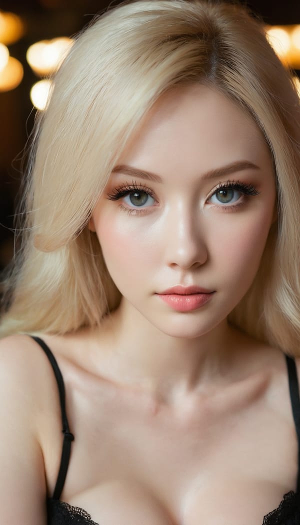 Tags: 21872187, SDXL
{"3": {"inputs": {"seed": 770447388841999, "steps": 64, "cfg": 5.0, "sampler_name": "dpmpp_2m", "scheduler": "karras", "denoise": 1.0, "model": ["27", 0], "positive": ["6", 0], "negative": ["7", 0], "latent_image": ["5", 0]}, "class_type": "KSampler"}, "4": {"inputs": {"ckpt_name": "juggernautxl.safetensors"}, "class_type": "CheckpointLoaderSimple"}, "5": {"inputs": {"width": 768, "height": 1344, "batch_size": 1}, "class_type": "EmptyLatentImage"}, "6": {"inputs": {"text": "28 year old girl, (eyelashes:1.05), (seductive facial expression:1.06), (sexy lips:1.06), (seductive pose:0.96), (idol:0.98), (detailed face:1.04), (temptress:0.97), (blush:1.03), (slim:1.09), (double eyelids:1.13), (cute:1.04), (beautiful eyes:1.10), (pale skin:1.14), (in a seductive pose:0.98), (large perky breasts:1.06), (cleavage:1.04), (thigh gap:0.99), (wearing a little black dress:0.97) at a fine dining restaurant, (film:1.08), (skin fuzz:1.06), (RAW:1.04), (portra:1.01), (soft lighting:1.07), (textured skin:1.04), (detailed skin:1.03), (candid cinema:1.09), (natural looking skin:1.02)", "clip": ["27", 1]}, "class_type": "CLIPTextEncode"}, "7": {"inputs": {"text": "(open mouth:1.05), (bad hands:1.07), (distorted:1.07), (watermark:1.12), (low resolution:1.12), (worst quality:1.07), (twisted:1.08)", "clip": ["27", 1]}, "class_type": "CLIPTextEncode"}, "8": {"inputs": {"samples": ["3", 0], "vae": ["4", 2]}, "class_type": "VAEDecode"}, "25": {"inputs": {"lora_name": "nudify_xl.safetensors", "strength_model": 0.02, "strength_clip": 0.1, "model": ["4", 0], "clip": ["4", 1]}, "class_type": "LoraLoader"}, "26": {"inputs": {"lora_name": "shirtlift_SDXL_v2.safetensors", "strength_model": 0.02, "strength_clip": 0.13, "model": ["25", 0], "clip": ["25", 1]}, "class_type": "LoraLoader"}, "27": {"inputs": {"lora_name": "PerfectEyesXL.safetensors", "strength_model": 0.13, "strength_clip": 0.02, "model": ["26", 0], "clip": ["26", 1]}, "class_type": "LoraLoader"}, "30": {"inputs": {"model_name": "4x_NMKD-Superscale-SP_178000_G.pth"}, "class_type": "UpscaleModelLoader"}, "31": {"inputs": {"upscale_model": ["30", 0], "image": ["8", 0]}, "class_type": "ImageUpscaleWithModel"}, "32": {"inputs": {"upscale_method": "lanczos", "scale_by": 0.5, "image": ["31", 0]}, "class_type": "ImageScaleBy"}, "33": {"inputs": {"pixels": ["32", 0], "vae": ["4", 2]}, "class_type": "VAEEncode"}, "34": {"inputs": {"seed": 770447388841999, "steps": 64, "cfg": 5.0, "sampler_name": "dpmpp_2m", "scheduler": "karras", "denoise": 0.3, "model": ["27", 0], "positive": ["6", 0], "negative": ["7", 0], "latent_image": ["33", 0]}, "class_type": "KSampler"}, "36": {"inputs": {"samples": ["34", 0], "vae": ["4", 2]}, "class_type": "VAEDecode"}, "39": {"inputs": {"filename_prefix": "comfyapi-1731619151244", "images": ["36", 0]}, "class_type": "SaveImage"}}