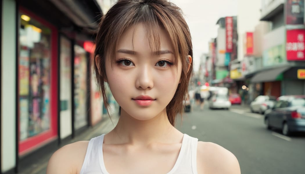 Tags: 21872187, SDXL
{"3": {"inputs": {"seed": 215519555276045, "steps": 64, "cfg": 6.07, "sampler_name": "dpmpp_2m", "scheduler": "karras", "denoise": 1.0, "model": ["27", 0], "positive": ["6", 0], "negative": ["7", 0], "latent_image": ["5", 0]}, "class_type": "KSampler"}, "4": {"inputs": {"ckpt_name": "juggernautxl.safetensors"}, "class_type": "CheckpointLoaderSimple"}, "5": {"inputs": {"width": 1344, "height": 768, "batch_size": 1}, "class_type": "EmptyLatentImage"}, "6": {"inputs": {"text": "20 year old girl, (japanese:1.03), (irish:0.96), (double eyelids:0.97), (detailed face:0.97), (idol:1.00), (seductive facial expression:1.05), (slim:1.09), (cute:1.04), (beautiful eyes:1.04), (pale skin:1.01), (eyelashes:0.99), (temptress:1.09), (seductive pose:1.07), (blush:1.04), (perky ass:1.01), (exposed ass:1.00), (looking back:1.12), (sexy ass:0.99), (thigh gap:1.00), (white tanktop:1.14), busy street, (detailed skin:1.00), (textured skin:1.09), (soft lighting:1.07), (candid cinema:1.04), (RAW:1.06), (portra:1.05), (natural looking skin:1.09), (skin fuzz:1.04), (film:1.08)", "clip": ["27", 1]}, "class_type": "CLIPTextEncode"}, "7": {"inputs": {"text": "(worst quality:1.07), (watermark:1.08), (low resolution:1.07), (twisted:1.06), (open mouth:1.09), (bad hands:1.05), (distorted:1.10)", "clip": ["27", 1]}, "class_type": "CLIPTextEncode"}, "8": {"inputs": {"samples": ["3", 0], "vae": ["4", 2]}, "class_type": "VAEDecode"}, "25": {"inputs": {"lora_name": "nudify_xl.safetensors", "strength_model": 0.04, "strength_clip": 0.08, "model": ["4", 0], "clip": ["4", 1]}, "class_type": "LoraLoader"}, "26": {"inputs": {"lora_name": "shirtlift_SDXL_v2.safetensors", "strength_model": 0.11, "strength_clip": 0.18, "model": ["25", 0], "clip": ["25", 1]}, "class_type": "LoraLoader"}, "27": {"inputs": {"lora_name": "PerfectEyesXL.safetensors", "strength_model": 0.02, "strength_clip": 0.14, "model": ["26", 0], "clip": ["26", 1]}, "class_type": "LoraLoader"}, "30": {"inputs": {"model_name": "4x_NMKD-Superscale-SP_178000_G.pth"}, "class_type": "UpscaleModelLoader"}, "31": {"inputs": {"upscale_model": ["30", 0], "image": ["8", 0]}, "class_type": "ImageUpscaleWithModel"}, "32": {"inputs": {"upscale_method": "lanczos", "scale_by": 0.5, "image": ["31", 0]}, "class_type": "ImageScaleBy"}, "33": {"inputs": {"pixels": ["32", 0], "vae": ["4", 2]}, "class_type": "VAEEncode"}, "34": {"inputs": {"seed": 215519555276045, "steps": 64, "cfg": 6.07, "sampler_name": "dpmpp_2m", "scheduler": "karras", "denoise": 0.3, "model": ["27", 0], "positive": ["6", 0], "negative": ["7", 0], "latent_image": ["33", 0]}, "class_type": "KSampler"}, "36": {"inputs": {"samples": ["34", 0], "vae": ["4", 2]}, "class_type": "VAEDecode"}, "39": {"inputs": {"filename_prefix": "comfyapi-1714989812401", "images": ["36", 0]}, "class_type": "SaveImage"}}