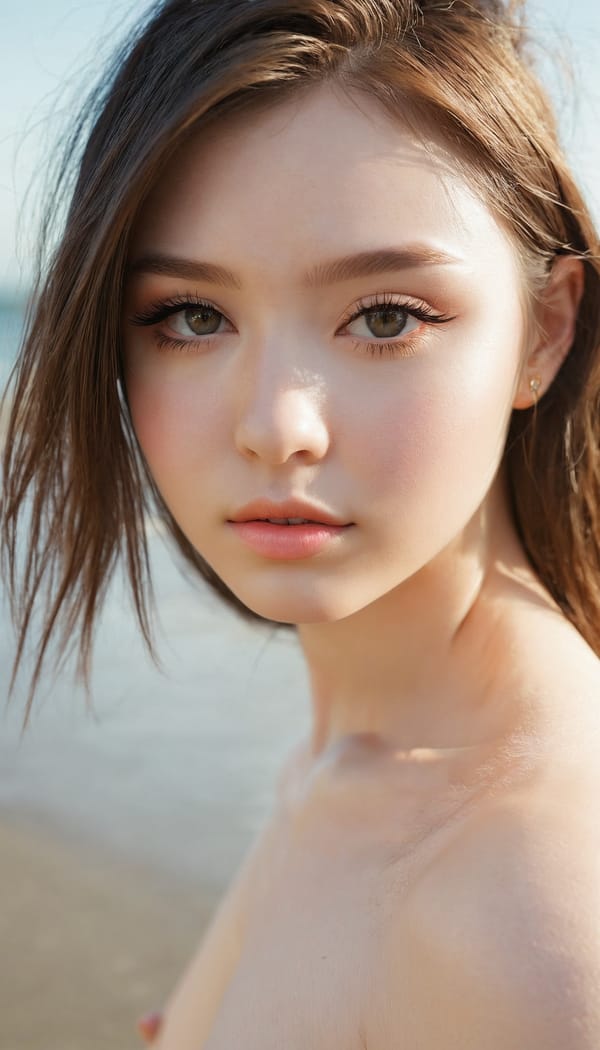 Tags: 21872187, SDXL
{"3": {"inputs": {"seed": 630876469742016, "steps": 32, "cfg": 6.25, "sampler_name": "dpmpp_2m", "scheduler": "karras", "denoise": 1.0, "model": ["27", 0], "positive": ["6", 0], "negative": ["7", 0], "latent_image": ["5", 0]}, "class_type": "KSampler"}, "4": {"inputs": {"ckpt_name": "juggernautxl.safetensors"}, "class_type": "CheckpointLoaderSimple"}, "5": {"inputs": {"width": 768, "height": 1344, "batch_size": 1}, "class_type": "EmptyLatentImage"}, "6": {"inputs": {"text": "22 year old girl, (sexy lips:0.98), (detailed face:1.06), (temptress:0.95), (beautiful eyes:1.03), (idol:1.02), (seductive facial expression:0.95), (eyelashes:1.11), (cute:0.99), (seductive pose:1.11), (slim:1.00), (double eyelids:1.02), (pale skin:1.09), (blush:0.95), (perky ass:1.06), (exposed ass:1.11), (looking back:1.14), (sexy ass:1.11), (thigh gap:0.98), strolling (nude:1.11) at a beach, (textured skin:1.02), (portra:1.03), (soft lighting:1.02), (RAW:1.01), (natural looking skin:1.01), (skin fuzz:1.01), (film:1.06), (candid cinema:1.09), (detailed skin:1.09)", "clip": ["27", 1]}, "class_type": "CLIPTextEncode"}, "7": {"inputs": {"text": "(low resolution:1.13), (watermark:1.05), (bad hands:1.10), (worst quality:1.14), (distorted:1.06), (open mouth:1.05), (twisted:1.06)", "clip": ["27", 1]}, "class_type": "CLIPTextEncode"}, "8": {"inputs": {"samples": ["3", 0], "vae": ["4", 2]}, "class_type": "VAEDecode"}, "25": {"inputs": {"lora_name": "nudify_xl.safetensors", "strength_model": 0.23, "strength_clip": 0.13, "model": ["4", 0], "clip": ["4", 1]}, "class_type": "LoraLoader"}, "26": {"inputs": {"lora_name": "shirtlift_SDXL_v2.safetensors", "strength_model": 0.06, "strength_clip": 0.14, "model": ["25", 0], "clip": ["25", 1]}, "class_type": "LoraLoader"}, "27": {"inputs": {"lora_name": "PerfectEyesXL.safetensors", "strength_model": 0.17, "strength_clip": 0.0, "model": ["26", 0], "clip": ["26", 1]}, "class_type": "LoraLoader"}, "30": {"inputs": {"model_name": "4x_NMKD-Superscale-SP_178000_G.pth"}, "class_type": "UpscaleModelLoader"}, "31": {"inputs": {"upscale_model": ["30", 0], "image": ["8", 0]}, "class_type": "ImageUpscaleWithModel"}, "32": {"inputs": {"upscale_method": "lanczos", "scale_by": 0.5, "image": ["31", 0]}, "class_type": "ImageScaleBy"}, "33": {"inputs": {"pixels": ["32", 0], "vae": ["4", 2]}, "class_type": "VAEEncode"}, "34": {"inputs": {"seed": 630876469742016, "steps": 32, "cfg": 6.25, "sampler_name": "dpmpp_2m", "scheduler": "karras", "denoise": 0.3, "model": ["27", 0], "positive": ["6", 0], "negative": ["7", 0], "latent_image": ["33", 0]}, "class_type": "KSampler"}, "36": {"inputs": {"samples": ["34", 0], "vae": ["4", 2]}, "class_type": "VAEDecode"}, "39": {"inputs": {"filename_prefix": "comfyapi-1734667952247", "images": ["36", 0]}, "class_type": "SaveImage"}}