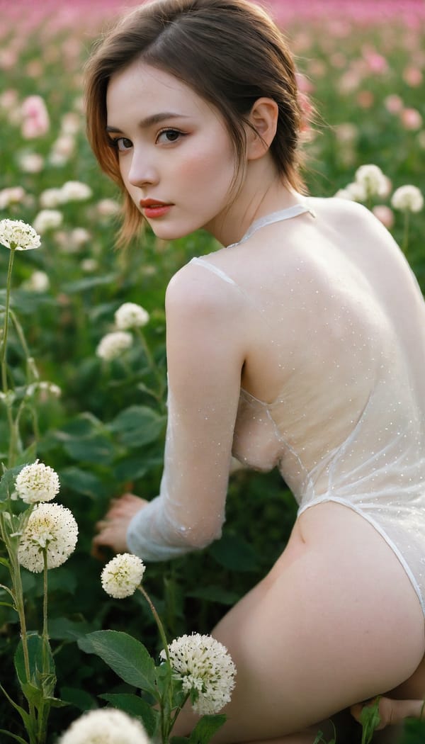 Tags: 21872187, SDXL
{"3": {"inputs": {"seed": 429170421050549, "steps": 32, "cfg": 5.74, "sampler_name": "dpmpp_2m", "scheduler": "karras", "denoise": 1.0, "model": ["27", 0], "positive": ["6", 0], "negative": ["7", 0], "latent_image": ["5", 0]}, "class_type": "KSampler"}, "4": {"inputs": {"ckpt_name": "helloworldxl.safetensors"}, "class_type": "CheckpointLoaderSimple"}, "5": {"inputs": {"width": 768, "height": 1344, "batch_size": 1}, "class_type": "EmptyLatentImage"}, "6": {"inputs": {"text": "26 year old girl, (russian:0.97), (pale skin:1.10), (blush:1.02), (slim:1.04), (double eyelids:1.08), (beautiful eyes:1.00), (detailed face:1.08), (sexy lips:1.08), (temptress:0.95), (seductive facial expression:1.02), (eyelashes:1.02), (perky ass:0.97), (exposed ass:0.99), (looking back:1.02), (sexy ass:1.00), (thigh gap:0.95), wearing (translucent clothes:1.12) on a flower field, (candid cinema:1.00), (textured skin:1.04), (detailed skin:1.09), (skin fuzz:1.08), (natural looking skin:1.08), (portra:1.02), (film:1.03), (soft lighting:1.00), (RAW:1.07)", "clip": ["27", 1]}, "class_type": "CLIPTextEncode"}, "7": {"inputs": {"text": "(watermark:1.08), (twisted:1.08), (distorted:1.12), (worst quality:1.11), (open mouth:1.09), (low resolution:1.08)", "clip": ["27", 1]}, "class_type": "CLIPTextEncode"}, "8": {"inputs": {"samples": ["3", 0], "vae": ["4", 2]}, "class_type": "VAEDecode"}, "25": {"inputs": {"lora_name": "nudify_xl.safetensors", "strength_model": 0.37, "strength_clip": 0.17, "model": ["4", 0], "clip": ["4", 1]}, "class_type": "LoraLoader"}, "26": {"inputs": {"lora_name": "shirtlift_SDXL_v2.safetensors", "strength_model": 0.11, "strength_clip": 0.15, "model": ["25", 0], "clip": ["25", 1]}, "class_type": "LoraLoader"}, "27": {"inputs": {"lora_name": "PerfectEyesXL.safetensors", "strength_model": 0.03, "strength_clip": 0.0, "model": ["26", 0], "clip": ["26", 1]}, "class_type": "LoraLoader"}, "30": {"inputs": {"model_name": "4x_NMKD-Superscale-SP_178000_G.pth"}, "class_type": "UpscaleModelLoader"}, "31": {"inputs": {"upscale_model": ["30", 0], "image": ["8", 0]}, "class_type": "ImageUpscaleWithModel"}, "32": {"inputs": {"upscale_method": "lanczos", "scale_by": 0.5, "image": ["31", 0]}, "class_type": "ImageScaleBy"}, "33": {"inputs": {"pixels": ["32", 0], "vae": ["4", 2]}, "class_type": "VAEEncode"}, "34": {"inputs": {"seed": 429170421050549, "steps": 32, "cfg": 5.74, "sampler_name": "dpmpp_2m", "scheduler": "karras", "denoise": 0.3, "model": ["27", 0], "positive": ["6", 0], "negative": ["7", 0], "latent_image": ["33", 0]}, "class_type": "KSampler"}, "36": {"inputs": {"samples": ["34", 0], "vae": ["4", 2]}, "class_type": "VAEDecode"}, "39": {"inputs": {"filename_prefix": "comfyapi-1724877595850", "images": ["36", 0]}, "class_type": "SaveImage"}}