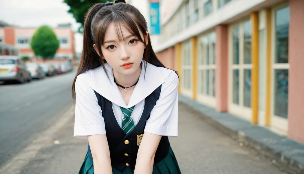 Tags: 21872187, SDXL
{"3": {"inputs": {"seed": 311424869162011, "steps": 32, "cfg": 7.2, "sampler_name": "dpmpp_2m", "scheduler": "karras", "denoise": 1.0, "model": ["27", 0], "positive": ["6", 0], "negative": ["7", 0], "latent_image": ["5", 0]}, "class_type": "KSampler"}, "4": {"inputs": {"ckpt_name": "leosamsHelloworldSDXL_helloworldSDXL32DPO.safetensors"}, "class_type": "CheckpointLoaderSimple"}, "5": {"inputs": {"width": 1344, "height": 768, "batch_size": 1}, "class_type": "EmptyLatentImage"}, "6": {"inputs": {"text": "20 year old girl, (irish:0.95), (japanese:1.09), (ukrainian:0.98), (pale skin:1.11), (beautiful eyes:1.02), (seductive pose:1.05), (idol:1.03), (detailed face:0.98), (eyelashes:1.03), (blush:0.97), (double eyelids:1.07), (temptress:1.12), (slim:1.10), (sexy lips:1.01), (cute:1.14), (seductive facial expression:1.12), (perky ass:1.01), (exposed ass:0.97), (looking back:1.09), (sexy ass:0.96), (thigh gap:1.05), (school uniform:1.14), choker, busy street, (textured skin:1.05), (candid cinema:1.07), (portra:1.08), (soft lighting:1.08), (film:1.07), (detailed skin:1.05), (RAW:1.00), (natural looking skin:1.01), (skin fuzz:1.04)", "clip": ["27", 1]}, "class_type": "CLIPTextEncode"}, "7": {"inputs": {"text": "(watermark:1.07), (low resolution:1.10), (open mouth:1.12), (distorted:1.07), (twisted:1.06), (worst quality:1.12), (bad hands:1.07)", "clip": ["27", 1]}, "class_type": "CLIPTextEncode"}, "8": {"inputs": {"samples": ["3", 0], "vae": ["4", 2]}, "class_type": "VAEDecode"}, "25": {"inputs": {"lora_name": "nudify_xl.safetensors", "strength_model": 0.13, "strength_clip": 0.3, "model": ["4", 0], "clip": ["4", 1]}, "class_type": "LoraLoader"}, "26": {"inputs": {"lora_name": "shirtlift_SDXL_v2.safetensors", "strength_model": 0.07, "strength_clip": 0.14, "model": ["25", 0], "clip": ["25", 1]}, "class_type": "LoraLoader"}, "27": {"inputs": {"lora_name": "PerfectEyesXL.safetensors", "strength_model": 0.19, "strength_clip": 0.12, "model": ["26", 0], "clip": ["26", 1]}, "class_type": "LoraLoader"}, "30": {"inputs": {"model_name": "4x_NMKD-Superscale-SP_178000_G.pth"}, "class_type": "UpscaleModelLoader"}, "31": {"inputs": {"upscale_model": ["30", 0], "image": ["8", 0]}, "class_type": "ImageUpscaleWithModel"}, "32": {"inputs": {"upscale_method": "lanczos", "scale_by": 0.5, "image": ["31", 0]}, "class_type": "ImageScaleBy"}, "33": {"inputs": {"pixels": ["32", 0], "vae": ["4", 2]}, "class_type": "VAEEncode"}, "34": {"inputs": {"seed": 311424869162011, "steps": 32, "cfg": 7.2, "sampler_name": "dpmpp_2m", "scheduler": "karras", "denoise": 0.3, "model": ["27", 0], "positive": ["6", 0], "negative": ["7", 0], "latent_image": ["33", 0]}, "class_type": "KSampler"}, "36": {"inputs": {"samples": ["34", 0], "vae": ["4", 2]}, "class_type": "VAEDecode"}, "39": {"inputs": {"filename_prefix": "comfyapi-1707435779497", "images": ["36", 0]}, "class_type": "SaveImage"}}