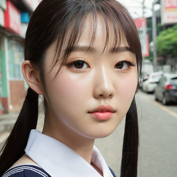 Tags: 21872187, SDXL
{"3": {"inputs": {"seed": 860720929641231, "steps": 32, "cfg": 7.25, "sampler_name": "dpmpp_2m", "scheduler": "karras", "denoise": 1.0, "model": ["27", 0], "positive": ["6", 0], "negative": ["7", 0], "latent_image": ["5", 0]}, "class_type": "KSampler"}, "4": {"inputs": {"ckpt_name": "juggernautxl.safetensors"}, "class_type": "CheckpointLoaderSimple"}, "5": {"inputs": {"width": 1024, "height": 1024, "batch_size": 1}, "class_type": "EmptyLatentImage"}, "6": {"inputs": {"text": "18 year old girl, (korean:1.00), (double eyelids:0.95), (sexy lips:1.00), (slim:1.02), (idol:1.01), (cute:1.07), (pale skin:1.05), (temptress:1.02), (detailed face:1.00), (seductive pose:1.02), (seductive facial expression:1.06), (eyelashes:0.95), (perky ass:1.01), (exposed ass:1.06), (looking back:0.95), (sexy ass:1.13), (thigh gap:0.95), (school uniform:1.02), choker, busy street, (skin fuzz:1.07), (soft lighting:1.01), (natural looking skin:1.09), (candid cinema:1.02), (RAW:1.05), (film:1.09), (detailed skin:1.07), (portra:1.07), (textured skin:1.08)", "clip": ["27", 1]}, "class_type": "CLIPTextEncode"}, "7": {"inputs": {"text": "(bad hands:1.11), (low resolution:1.09), (twisted:1.07), (open mouth:1.08), (worst quality:1.09), (distorted:1.06), (watermark:1.12)", "clip": ["27", 1]}, "class_type": "CLIPTextEncode"}, "8": {"inputs": {"samples": ["3", 0], "vae": ["4", 2]}, "class_type": "VAEDecode"}, "25": {"inputs": {"lora_name": "nudify_xl.safetensors", "strength_model": 0.09, "strength_clip": 0.19, "model": ["4", 0], "clip": ["4", 1]}, "class_type": "LoraLoader"}, "26": {"inputs": {"lora_name": "shirtlift_SDXL_v2.safetensors", "strength_model": 0.06, "strength_clip": 0.01, "model": ["25", 0], "clip": ["25", 1]}, "class_type": "LoraLoader"}, "27": {"inputs": {"lora_name": "PerfectEyesXL.safetensors", "strength_model": 0.16, "strength_clip": 0.06, "model": ["26", 0], "clip": ["26", 1]}, "class_type": "LoraLoader"}, "30": {"inputs": {"model_name": "4x_NMKD-Superscale-SP_178000_G.pth"}, "class_type": "UpscaleModelLoader"}, "31": {"inputs": {"upscale_model": ["30", 0], "image": ["8", 0]}, "class_type": "ImageUpscaleWithModel"}, "32": {"inputs": {"upscale_method": "lanczos", "scale_by": 0.5, "image": ["31", 0]}, "class_type": "ImageScaleBy"}, "33": {"inputs": {"pixels": ["32", 0], "vae": ["4", 2]}, "class_type": "VAEEncode"}, "34": {"inputs": {"seed": 860720929641231, "steps": 32, "cfg": 7.25, "sampler_name": "dpmpp_2m", "scheduler": "karras", "denoise": 0.3, "model": ["27", 0], "positive": ["6", 0], "negative": ["7", 0], "latent_image": ["33", 0]}, "class_type": "KSampler"}, "36": {"inputs": {"samples": ["34", 0], "vae": ["4", 2]}, "class_type": "VAEDecode"}, "39": {"inputs": {"filename_prefix": "comfyapi-1714921560610", "images": ["36", 0]}, "class_type": "SaveImage"}}