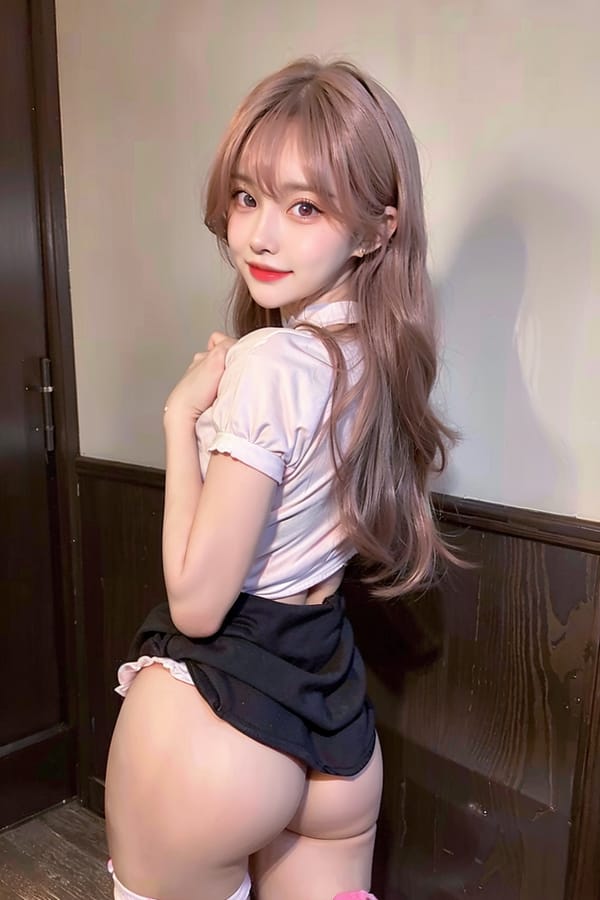 Tags: 21872187
<lora:mix4:0.44>, <lora:koreanDollLikeness:0.67>, <lora:taiwanDollLikeness_v20:0.28>, <lora:YaeMiko_Test:0.56>, maid cafe, stockings, (maid costume:1.07), choker, bowtie, headband, (pleated skirt:1.06), <lora:Mooning:0.54>, <lora:Addams:0.26>, ass, from behind, clothes pull, looking back, pants pull, anus, pussy, undressing, extremely detailed eyes, extremely detailed face, cute, (photorealistic:1.01), seductive smile, double eyelids, eyelashes, pale skin, 4K, RAW, sharp, (long slim legs:0.98), blush, 1girl, solo
Negative prompt: drawings, paintings, black and white, (worst quality:2.11)
Steps: 32, Sampler: DPM++ 2M Karras, CFG scale: 6.23, Seed: 3912241923, Size: 512x768, Model hash: fc2511737a, Model: chilloutmix_NiPrunedFp32Fix, Seed resize from: -1x-1, Denoising strength: 0.4, Version: v1.2.1, Hires upscale: 2.0, Hires steps: 16, Hires upscaler: ESRGAN_4x