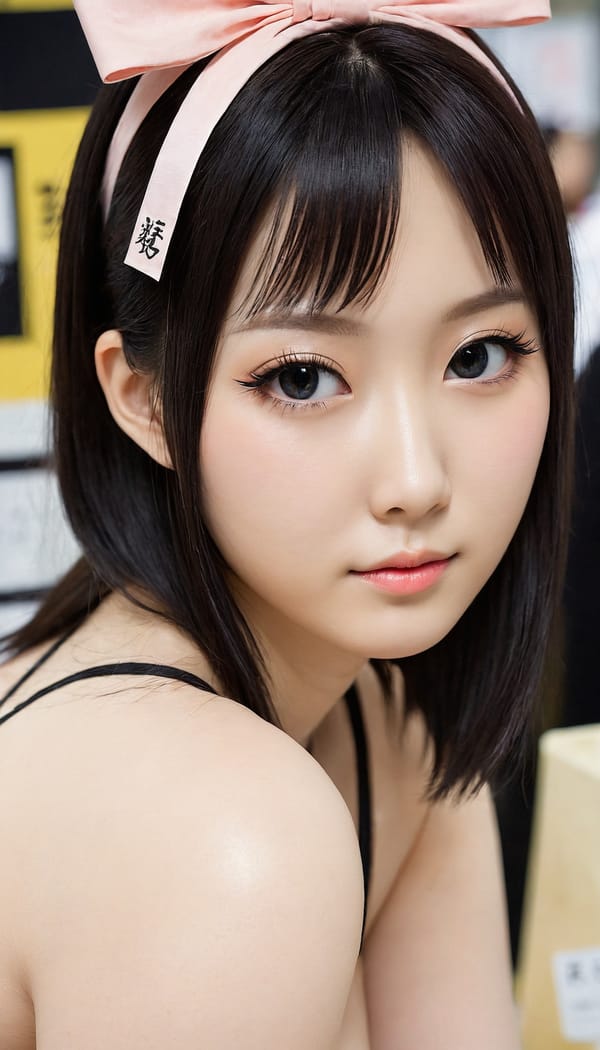 Tags: 21872187, SDXL
{"3": {"inputs": {"seed": 426137200666390, "steps": 64, "cfg": 6.1, "sampler_name": "dpmpp_2m", "scheduler": "karras", "denoise": 1.0, "model": ["27", 0], "positive": ["6", 0], "negative": ["7", 0], "latent_image": ["5", 0]}, "class_type": "KSampler"}, "4": {"inputs": {"ckpt_name": "juggernautXL_v8Rundiffusion.safetensors"}, "class_type": "CheckpointLoaderSimple"}, "5": {"inputs": {"width": 768, "height": 1344, "batch_size": 1}, "class_type": "EmptyLatentImage"}, "6": {"inputs": {"text": "28 year old girl, (chinese:1.06), (japanese:1.07), (seductive pose:1.08), (eyelashes:1.08), (cute:0.96), (temptress:0.95), (slim:1.02), (seductive facial expression:1.05), (pale skin:1.01), (beautiful eyes:1.14), (blush:1.04), (idol:1.05), (detailed face:1.07), (sexy lips:0.95), (double eyelids:0.96), (in a seductive pose:0.95), (large perky breasts:1.00), (cleavage:1.04), (thigh gap:1.14), (in a cosplay:0.96) at comiket posing for camera, (natural looking skin:1.03), (soft lighting:1.05), (RAW:1.09), (detailed skin:1.09), (candid cinema:1.02), (skin fuzz:1.01), (portra:1.08), (textured skin:1.01), (film:1.08)", "clip": ["27", 1]}, "class_type": "CLIPTextEncode"}, "7": {"inputs": {"text": "(low resolution:1.11), (open mouth:1.05), (worst quality:1.10), (watermark:1.12), (bad hands:1.06), (twisted:1.10), (distorted:1.08)", "clip": ["27", 1]}, "class_type": "CLIPTextEncode"}, "8": {"inputs": {"samples": ["3", 0], "vae": ["4", 2]}, "class_type": "VAEDecode"}, "25": {"inputs": {"lora_name": "nudify_xl.safetensors", "strength_model": 0.04, "strength_clip": 0.25, "model": ["4", 0], "clip": ["4", 1]}, "class_type": "LoraLoader"}, "26": {"inputs": {"lora_name": "shirtlift_SDXL_v2.safetensors", "strength_model": 0.04, "strength_clip": 0.06, "model": ["25", 0], "clip": ["25", 1]}, "class_type": "LoraLoader"}, "27": {"inputs": {"lora_name": "PerfectEyesXL.safetensors", "strength_model": 0.09, "strength_clip": 0.08, "model": ["26", 0], "clip": ["26", 1]}, "class_type": "LoraLoader"}, "30": {"inputs": {"model_name": "4x_NMKD-Superscale-SP_178000_G.pth"}, "class_type": "UpscaleModelLoader"}, "31": {"inputs": {"upscale_model": ["30", 0], "image": ["8", 0]}, "class_type": "ImageUpscaleWithModel"}, "32": {"inputs": {"upscale_method": "lanczos", "scale_by": 0.5, "image": ["31", 0]}, "class_type": "ImageScaleBy"}, "33": {"inputs": {"pixels": ["32", 0], "vae": ["4", 2]}, "class_type": "VAEEncode"}, "34": {"inputs": {"seed": 426137200666390, "steps": 64, "cfg": 6.1, "sampler_name": "dpmpp_2m", "scheduler": "karras", "denoise": 0.3, "model": ["27", 0], "positive": ["6", 0], "negative": ["7", 0], "latent_image": ["33", 0]}, "class_type": "KSampler"}, "36": {"inputs": {"samples": ["34", 0], "vae": ["4", 2]}, "class_type": "VAEDecode"}, "39": {"inputs": {"filename_prefix": "comfyapi-1708108119240", "images": ["36", 0]}, "class_type": "SaveImage"}}