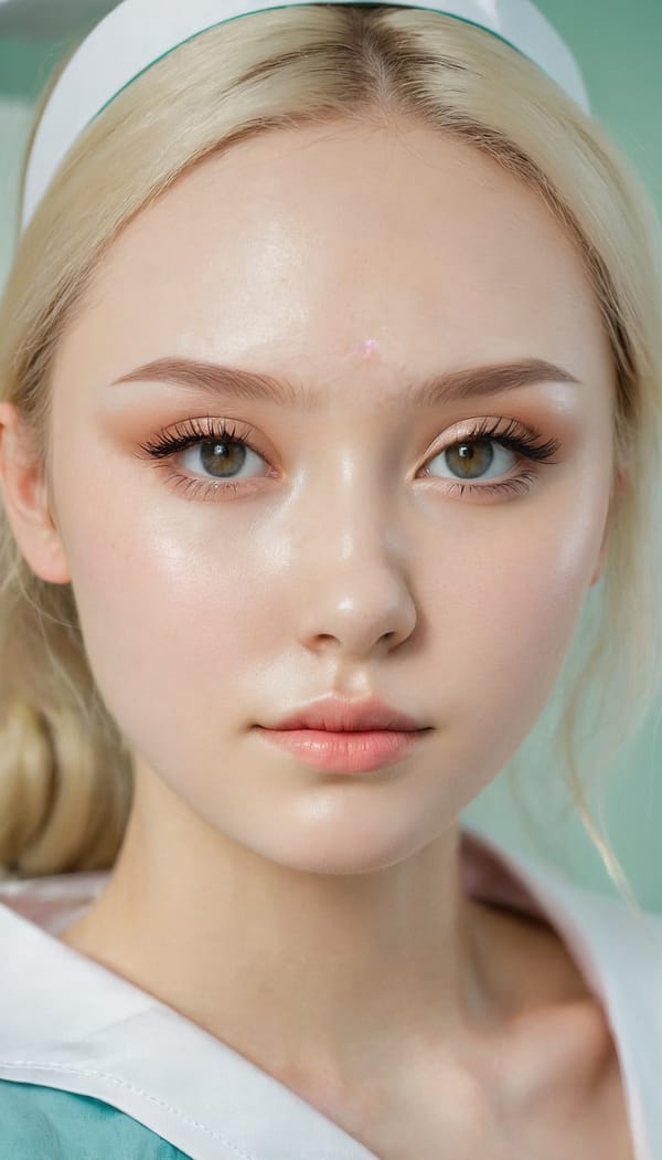 Tags: 21872187, SDXL
{"3": {"inputs": {"seed": 387057666266723, "steps": 32, "cfg": 6.88, "sampler_name": "dpmpp_2m", "scheduler": "karras", "denoise": 1.0, "model": ["27", 0], "positive": ["6", 0], "negative": ["7", 0], "latent_image": ["5", 0]}, "class_type": "KSampler"}, "4": {"inputs": {"ckpt_name": "juggernautxl.safetensors"}, "class_type": "CheckpointLoaderSimple"}, "5": {"inputs": {"width": 768, "height": 1344, "batch_size": 1}, "class_type": "EmptyLatentImage"}, "6": {"inputs": {"text": "18 year old girl, (russian:1.13), (beautiful eyes:1.04), (idol:1.08), (double eyelids:1.04), (detailed face:1.11), (eyelashes:1.08), (slim:1.14), (sexy lips:1.01), (seductive pose:1.01), (pale skin:1.07), (cute:1.08), (blush:1.09), (temptress:1.03), (seductive facial expression:1.08), (on all fours:1.06), (spreading ass cheeks:0.99), (from behind:0.98), (backboob:0.96), (nurse in uniform:0.95) working in a hospital ward, (detailed skin:1.02), (natural looking skin:1.02), (RAW:1.00), (soft lighting:1.06), (film:1.02), (candid cinema:1.04), (portra:1.03), (textured skin:1.04), (skin fuzz:1.06)", "clip": ["27", 1]}, "class_type": "CLIPTextEncode"}, "7": {"inputs": {"text": "(low resolution:1.08), (worst quality:1.10), (distorted:1.06), (open mouth:1.12), (watermark:1.10), (twisted:1.09), (bad hands:1.06)", "clip": ["27", 1]}, "class_type": "CLIPTextEncode"}, "8": {"inputs": {"samples": ["3", 0], "vae": ["4", 2]}, "class_type": "VAEDecode"}, "25": {"inputs": {"lora_name": "nudify_xl.safetensors", "strength_model": 0.23, "strength_clip": 0.39, "model": ["4", 0], "clip": ["4", 1]}, "class_type": "LoraLoader"}, "26": {"inputs": {"lora_name": "shirtlift_SDXL_v2.safetensors", "strength_model": 0.1, "strength_clip": 0.09, "model": ["25", 0], "clip": ["25", 1]}, "class_type": "LoraLoader"}, "27": {"inputs": {"lora_name": "PerfectEyesXL.safetensors", "strength_model": 0.19, "strength_clip": 0.17, "model": ["26", 0], "clip": ["26", 1]}, "class_type": "LoraLoader"}, "30": {"inputs": {"model_name": "4x_NMKD-Superscale-SP_178000_G.pth"}, "class_type": "UpscaleModelLoader"}, "31": {"inputs": {"upscale_model": ["30", 0], "image": ["8", 0]}, "class_type": "ImageUpscaleWithModel"}, "32": {"inputs": {"upscale_method": "lanczos", "scale_by": 0.5, "image": ["31", 0]}, "class_type": "ImageScaleBy"}, "33": {"inputs": {"pixels": ["32", 0], "vae": ["4", 2]}, "class_type": "VAEEncode"}, "34": {"inputs": {"seed": 387057666266723, "steps": 32, "cfg": 6.88, "sampler_name": "dpmpp_2m", "scheduler": "karras", "denoise": 0.3, "model": ["27", 0], "positive": ["6", 0], "negative": ["7", 0], "latent_image": ["33", 0]}, "class_type": "KSampler"}, "36": {"inputs": {"samples": ["34", 0], "vae": ["4", 2]}, "class_type": "VAEDecode"}, "39": {"inputs": {"filename_prefix": "comfyapi-1732130798957", "images": ["36", 0]}, "class_type": "SaveImage"}}