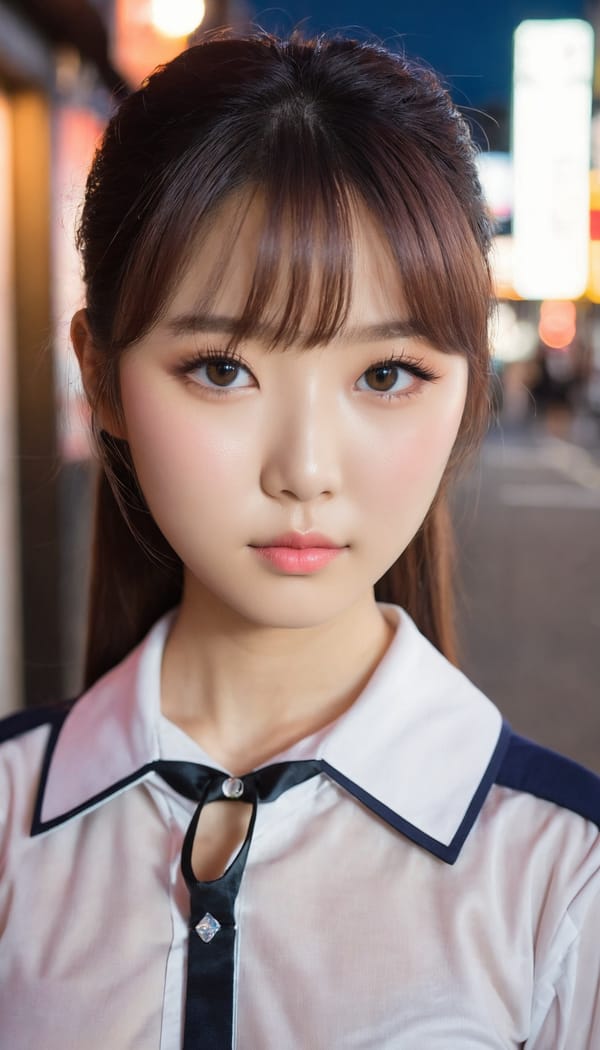 Tags: 21872187, SDXL
{"3": {"inputs": {"seed": 547759212923136, "steps": 32, "cfg": 5.83, "sampler_name": "dpmpp_2m", "scheduler": "karras", "denoise": 1.0, "model": ["27", 0], "positive": ["6", 0], "negative": ["7", 0], "latent_image": ["5", 0]}, "class_type": "KSampler"}, "4": {"inputs": {"ckpt_name": "juggernautxl.safetensors"}, "class_type": "CheckpointLoaderSimple"}, "5": {"inputs": {"width": 768, "height": 1344, "batch_size": 1}, "class_type": "EmptyLatentImage"}, "6": {"inputs": {"text": "23 year old girl, (japanese:1.02), (russian:0.98), (korean:1.02), (idol:1.06), (sexy lips:0.96), (cute:1.05), (blush:1.12), (pale skin:0.97), (slim:1.04), (seductive pose:1.01), (seductive facial expression:0.99), (detailed face:1.05), (temptress:1.07), (beautiful eyes:1.09), (double eyelids:0.96), (in a seductive pose:1.00), (large perky breasts:0.95), (cleavage:1.08), (thigh gap:1.09), (school uniform:0.99), choker, busy street, (soft lighting:1.08), (film:1.02), (candid cinema:1.01), (textured skin:1.04), (detailed skin:1.01), (RAW:1.03), (skin fuzz:1.05), (portra:1.04), (natural looking skin:1.05)", "clip": ["27", 1]}, "class_type": "CLIPTextEncode"}, "7": {"inputs": {"text": "(distorted:1.08), (bad hands:1.14), (open mouth:1.09), (twisted:1.08), (low resolution:1.14), (worst quality:1.11)", "clip": ["27", 1]}, "class_type": "CLIPTextEncode"}, "8": {"inputs": {"samples": ["3", 0], "vae": ["4", 2]}, "class_type": "VAEDecode"}, "25": {"inputs": {"lora_name": "nudify_xl.safetensors", "strength_model": 0.18, "strength_clip": 0.13, "model": ["4", 0], "clip": ["4", 1]}, "class_type": "LoraLoader"}, "26": {"inputs": {"lora_name": "shirtlift_SDXL_v2.safetensors", "strength_model": 0.13, "strength_clip": 0.14, "model": ["25", 0], "clip": ["25", 1]}, "class_type": "LoraLoader"}, "27": {"inputs": {"lora_name": "PerfectEyesXL.safetensors", "strength_model": 0.01, "strength_clip": 0.18, "model": ["26", 0], "clip": ["26", 1]}, "class_type": "LoraLoader"}, "30": {"inputs": {"model_name": "4x_NMKD-Superscale-SP_178000_G.pth"}, "class_type": "UpscaleModelLoader"}, "31": {"inputs": {"upscale_model": ["30", 0], "image": ["8", 0]}, "class_type": "ImageUpscaleWithModel"}, "32": {"inputs": {"upscale_method": "lanczos", "scale_by": 0.5, "image": ["31", 0]}, "class_type": "ImageScaleBy"}, "33": {"inputs": {"pixels": ["32", 0], "vae": ["4", 2]}, "class_type": "VAEEncode"}, "34": {"inputs": {"seed": 547759212923136, "steps": 32, "cfg": 5.83, "sampler_name": "dpmpp_2m", "scheduler": "karras", "denoise": 0.3, "model": ["27", 0], "positive": ["6", 0], "negative": ["7", 0], "latent_image": ["33", 0]}, "class_type": "KSampler"}, "36": {"inputs": {"samples": ["34", 0], "vae": ["4", 2]}, "class_type": "VAEDecode"}, "39": {"inputs": {"filename_prefix": "comfyapi-1732451108195", "images": ["36", 0]}, "class_type": "SaveImage"}}