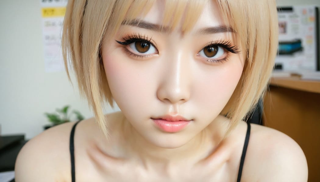 Tags: 21872187, SDXL
{"3": {"inputs": {"seed": 144517873713287, "steps": 64, "cfg": 7.77, "sampler_name": "dpmpp_2m", "scheduler": "karras", "denoise": 1.0, "model": ["27", 0], "positive": ["6", 0], "negative": ["7", 0], "latent_image": ["5", 0]}, "class_type": "KSampler"}, "4": {"inputs": {"ckpt_name": "juggernautxl.safetensors"}, "class_type": "CheckpointLoaderSimple"}, "5": {"inputs": {"width": 1344, "height": 768, "batch_size": 1}, "class_type": "EmptyLatentImage"}, "6": {"inputs": {"text": "19 year old girl, (japanese:1.13), (seductive facial expression:0.95), (pale skin:0.96), (beautiful eyes:1.05), (temptress:0.97), (sexy lips:0.96), (detailed face:1.04), (slim:1.06), (double eyelids:0.95), (blush:0.96), (idol:1.05), (cute:0.98), (eyelashes:1.09), (in a seductive pose:1.13), (large perky breasts:1.08), (cleavage:1.09), (thigh gap:1.02), (an office lady:1.10), (skin fuzz:1.00), (RAW:1.01), (film:1.07), (textured skin:1.00), (natural looking skin:1.00), (soft lighting:1.06), (candid cinema:1.06), (portra:1.01), (detailed skin:1.03)", "clip": ["27", 1]}, "class_type": "CLIPTextEncode"}, "7": {"inputs": {"text": "(twisted:1.06), (worst quality:1.11), (watermark:1.09), (bad hands:1.08), (open mouth:1.11), (low resolution:1.07), (distorted:1.10)", "clip": ["27", 1]}, "class_type": "CLIPTextEncode"}, "8": {"inputs": {"samples": ["3", 0], "vae": ["4", 2]}, "class_type": "VAEDecode"}, "25": {"inputs": {"lora_name": "nudify_xl.safetensors", "strength_model": 0.02, "strength_clip": 0.04, "model": ["4", 0], "clip": ["4", 1]}, "class_type": "LoraLoader"}, "26": {"inputs": {"lora_name": "shirtlift_SDXL_v2.safetensors", "strength_model": 0.13, "strength_clip": 0.04, "model": ["25", 0], "clip": ["25", 1]}, "class_type": "LoraLoader"}, "27": {"inputs": {"lora_name": "PerfectEyesXL.safetensors", "strength_model": 0.15, "strength_clip": 0.01, "model": ["26", 0], "clip": ["26", 1]}, "class_type": "LoraLoader"}, "30": {"inputs": {"model_name": "4x_NMKD-Superscale-SP_178000_G.pth"}, "class_type": "UpscaleModelLoader"}, "31": {"inputs": {"upscale_model": ["30", 0], "image": ["8", 0]}, "class_type": "ImageUpscaleWithModel"}, "32": {"inputs": {"upscale_method": "lanczos", "scale_by": 0.5, "image": ["31", 0]}, "class_type": "ImageScaleBy"}, "33": {"inputs": {"pixels": ["32", 0], "vae": ["4", 2]}, "class_type": "VAEEncode"}, "34": {"inputs": {"seed": 144517873713287, "steps": 64, "cfg": 7.77, "sampler_name": "dpmpp_2m", "scheduler": "karras", "denoise": 0.3, "model": ["27", 0], "positive": ["6", 0], "negative": ["7", 0], "latent_image": ["33", 0]}, "class_type": "KSampler"}, "36": {"inputs": {"samples": ["34", 0], "vae": ["4", 2]}, "class_type": "VAEDecode"}, "39": {"inputs": {"filename_prefix": "comfyapi-1715901607570", "images": ["36", 0]}, "class_type": "SaveImage"}}