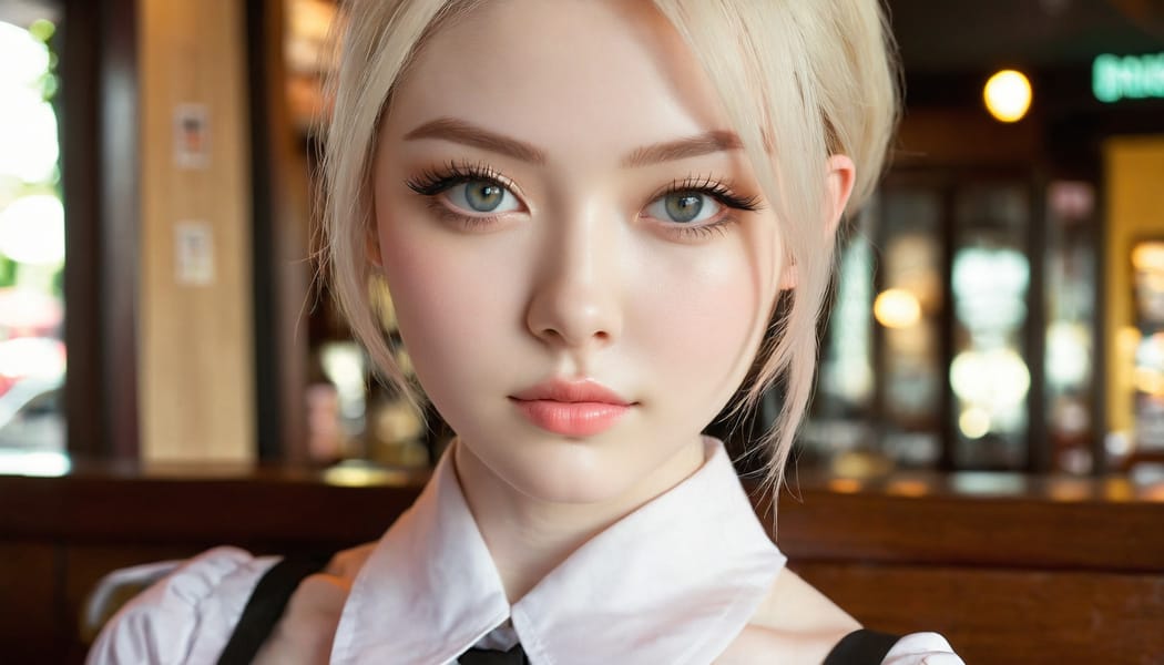 Tags: 21872187, SDXL
{"3": {"inputs": {"seed": 226186491805523, "steps": 32, "cfg": 7.59, "sampler_name": "dpmpp_2m", "scheduler": "karras", "denoise": 1.0, "model": ["27", 0], "positive": ["6", 0], "negative": ["7", 0], "latent_image": ["5", 0]}, "class_type": "KSampler"}, "4": {"inputs": {"ckpt_name": "juggernautxl.safetensors"}, "class_type": "CheckpointLoaderSimple"}, "5": {"inputs": {"width": 1344, "height": 768, "batch_size": 1}, "class_type": "EmptyLatentImage"}, "6": {"inputs": {"text": "24 year old girl, (pale skin:1.07), (beautiful eyes:1.04), (double eyelids:1.11), (cute:1.07), (seductive pose:1.07), (detailed face:1.14), (slim:0.96), (idol:1.12), (blush:1.11), (sexy lips:1.06), (eyelashes:0.96), (seductive facial expression:0.96), (temptress:1.13), (in a seductive pose:1.07), (large perky breasts:1.00), (cleavage:1.14), (thigh gap:1.07), (a waitress in uniform:0.95) working at a restaurant, (textured skin:1.05), (portra:1.03), (natural looking skin:1.04), (soft lighting:1.05), (candid cinema:1.01), (RAW:1.09), (skin fuzz:1.05), (detailed skin:1.05), (film:1.07)", "clip": ["27", 1]}, "class_type": "CLIPTextEncode"}, "7": {"inputs": {"text": "(bad hands:1.07), (watermark:1.05), (twisted:1.08), (low resolution:1.05), (distorted:1.09), (worst quality:1.06), (open mouth:1.14)", "clip": ["27", 1]}, "class_type": "CLIPTextEncode"}, "8": {"inputs": {"samples": ["3", 0], "vae": ["4", 2]}, "class_type": "VAEDecode"}, "25": {"inputs": {"lora_name": "nudify_xl.safetensors", "strength_model": 0.2, "strength_clip": 0.34, "model": ["4", 0], "clip": ["4", 1]}, "class_type": "LoraLoader"}, "26": {"inputs": {"lora_name": "shirtlift_SDXL_v2.safetensors", "strength_model": 0.0, "strength_clip": 0.19, "model": ["25", 0], "clip": ["25", 1]}, "class_type": "LoraLoader"}, "27": {"inputs": {"lora_name": "PerfectEyesXL.safetensors", "strength_model": 0.19, "strength_clip": 0.06, "model": ["26", 0], "clip": ["26", 1]}, "class_type": "LoraLoader"}, "30": {"inputs": {"model_name": "4x_NMKD-Superscale-SP_178000_G.pth"}, "class_type": "UpscaleModelLoader"}, "31": {"inputs": {"upscale_model": ["30", 0], "image": ["8", 0]}, "class_type": "ImageUpscaleWithModel"}, "32": {"inputs": {"upscale_method": "lanczos", "scale_by": 0.5, "image": ["31", 0]}, "class_type": "ImageScaleBy"}, "33": {"inputs": {"pixels": ["32", 0], "vae": ["4", 2]}, "class_type": "VAEEncode"}, "34": {"inputs": {"seed": 226186491805523, "steps": 32, "cfg": 7.59, "sampler_name": "dpmpp_2m", "scheduler": "karras", "denoise": 0.3, "model": ["27", 0], "positive": ["6", 0], "negative": ["7", 0], "latent_image": ["33", 0]}, "class_type": "KSampler"}, "36": {"inputs": {"samples": ["34", 0], "vae": ["4", 2]}, "class_type": "VAEDecode"}, "39": {"inputs": {"filename_prefix": "comfyapi-1716175622802", "images": ["36", 0]}, "class_type": "SaveImage"}}