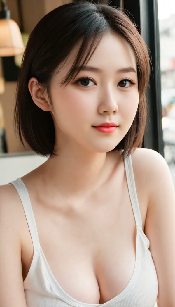 Tags: 21872187, SDXL
{"3": {"inputs": {"seed": 459592071875451, "steps": 64, "cfg": 6.05, "sampler_name": "dpmpp_2m", "scheduler": "karras", "denoise": 1.0, "model": ["27", 0], "positive": ["6", 0], "negative": ["7", 0], "latent_image": ["5", 0]}, "class_type": "KSampler"}, "4": {"inputs": {"ckpt_name": "juggernautXL_v8Rundiffusion.safetensors"}, "class_type": "CheckpointLoaderSimple"}, "5": {"inputs": {"width": 768, "height": 1344, "batch_size": 1}, "class_type": "EmptyLatentImage"}, "6": {"inputs": {"text": "26 year old girl, (japanese:0.97), (irish:0.96), (blush:1.04), (double eyelids:0.96), (sexy lips:1.12), (slim:1.07), (pale skin:0.96), (seductive pose:1.13), (detailed face:1.12), (beautiful eyes:1.08), (idol:1.14), (seductive facial expression:1.04), (temptress:0.99), (cute:0.98), (eyelashes:1.03), (in a seductive pose:0.96), (large perky breasts:0.99), (cleavage:0.95), (thigh gap:1.07), (white tanktop:1.13), busy street, (detailed skin:1.08), (textured skin:1.09), (soft lighting:1.02), (candid cinema:1.02), (portra:1.02), (natural looking skin:1.00), (skin fuzz:1.00), (RAW:1.05), (film:1.06)", "clip": ["27", 1]}, "class_type": "CLIPTextEncode"}, "7": {"inputs": {"text": "(distorted:1.06), (twisted:1.13), (open mouth:1.13), (low resolution:1.09), (bad hands:1.14), (watermark:1.06)", "clip": ["27", 1]}, "class_type": "CLIPTextEncode"}, "8": {"inputs": {"samples": ["3", 0], "vae": ["4", 2]}, "class_type": "VAEDecode"}, "25": {"inputs": {"lora_name": "nudify_xl.safetensors", "strength_model": 0.32, "strength_clip": 0.38, "model": ["4", 0], "clip": ["4", 1]}, "class_type": "LoraLoader"}, "26": {"inputs": {"lora_name": "shirtlift_SDXL_v2.safetensors", "strength_model": 0.14, "strength_clip": 0.04, "model": ["25", 0], "clip": ["25", 1]}, "class_type": "LoraLoader"}, "27": {"inputs": {"lora_name": "PerfectEyesXL.safetensors", "strength_model": 0.07, "strength_clip": 0.06, "model": ["26", 0], "clip": ["26", 1]}, "class_type": "LoraLoader"}, "30": {"inputs": {"model_name": "4x_NMKD-Superscale-SP_178000_G.pth"}, "class_type": "UpscaleModelLoader"}, "31": {"inputs": {"upscale_model": ["30", 0], "image": ["8", 0]}, "class_type": "ImageUpscaleWithModel"}, "32": {"inputs": {"upscale_method": "lanczos", "scale_by": 0.5, "image": ["31", 0]}, "class_type": "ImageScaleBy"}, "33": {"inputs": {"pixels": ["32", 0], "vae": ["4", 2]}, "class_type": "VAEEncode"}, "34": {"inputs": {"seed": 459592071875451, "steps": 64, "cfg": 6.05, "sampler_name": "dpmpp_2m", "scheduler": "karras", "denoise": 0.3, "model": ["27", 0], "positive": ["6", 0], "negative": ["7", 0], "latent_image": ["33", 0]}, "class_type": "KSampler"}, "36": {"inputs": {"samples": ["34", 0], "vae": ["4", 2]}, "class_type": "VAEDecode"}, "39": {"inputs": {"filename_prefix": "comfyapi-1707822466933", "images": ["36", 0]}, "class_type": "SaveImage"}}